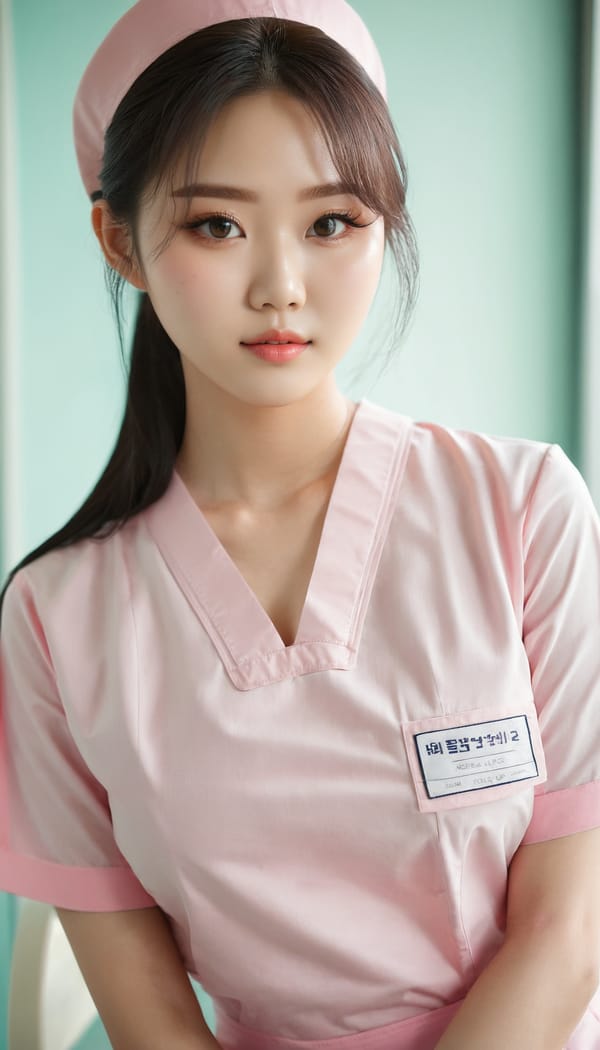 Tags: 21872187, SDXL
{"3": {"inputs": {"seed": 521986186935565, "steps": 64, "cfg": 7.97, "sampler_name": "dpmpp_2m", "scheduler": "karras", "denoise": 1.0, "model": ["27", 0], "positive": ["6", 0], "negative": ["7", 0], "latent_image": ["5", 0]}, "class_type": "KSampler"}, "4": {"inputs": {"ckpt_name": "juggernautxl.safetensors"}, "class_type": "CheckpointLoaderSimple"}, "5": {"inputs": {"width": 768, "height": 1344, "batch_size": 1}, "class_type": "EmptyLatentImage"}, "6": {"inputs": {"text": "22 year old girl, (korean:1.00), (eyelashes:1.09), (seductive facial expression:1.09), (blush:1.06), (detailed face:0.98), (double eyelids:1.10), (sexy lips:1.07), (cute:0.97), (seductive pose:0.98), (pale skin:1.13), (slim:1.13), (idol:1.07), (beautiful eyes:1.08), (temptress:1.02), (in a seductive pose:0.96), (large perky breasts:0.97), (cleavage:1.00), (thigh gap:1.06), (nurse in uniform:1.11) working in a hospital ward, (candid cinema:1.00), (skin fuzz:1.00), (detailed skin:1.05), (soft lighting:1.09), (film:1.05), (RAW:1.08), (textured skin:1.02), (natural looking skin:1.04), (portra:1.00)", "clip": ["27", 1]}, "class_type": "CLIPTextEncode"}, "7": {"inputs": {"text": "(twisted:1.13), (low resolution:1.11), (open mouth:1.10), (bad hands:1.09), (watermark:1.11), (distorted:1.12), (worst quality:1.12)", "clip": ["27", 1]}, "class_type": "CLIPTextEncode"}, "8": {"inputs": {"samples": ["3", 0], "vae": ["4", 2]}, "class_type": "VAEDecode"}, "25": {"inputs": {"lora_name": "nudify_xl.safetensors", "strength_model": 0.35, "strength_clip": 0.08, "model": ["4", 0], "clip": ["4", 1]}, "class_type": "LoraLoader"}, "26": {"inputs": {"lora_name": "shirtlift_SDXL_v2.safetensors", "strength_model": 0.0, "strength_clip": 0.05, "model": ["25", 0], "clip": ["25", 1]}, "class_type": "LoraLoader"}, "27": {"inputs": {"lora_name": "PerfectEyesXL.safetensors", "strength_model": 0.02, "strength_clip": 0.1, "model": ["26", 0], "clip": ["26", 1]}, "class_type": "LoraLoader"}, "30": {"inputs": {"model_name": "4x_NMKD-Superscale-SP_178000_G.pth"}, "class_type": "UpscaleModelLoader"}, "31": {"inputs": {"upscale_model": ["30", 0], "image": ["8", 0]}, "class_type": "ImageUpscaleWithModel"}, "32": {"inputs": {"upscale_method": "lanczos", "scale_by": 0.5, "image": ["31", 0]}, "class_type": "ImageScaleBy"}, "33": {"inputs": {"pixels": ["32", 0], "vae": ["4", 2]}, "class_type": "VAEEncode"}, "34": {"inputs": {"seed": 521986186935565, "steps": 64, "cfg": 7.97, "sampler_name": "dpmpp_2m", "scheduler": "karras", "denoise": 0.3, "model": ["27", 0], "positive": ["6", 0], "negative": ["7", 0], "latent_image": ["33", 0]}, "class_type": "KSampler"}, "36": {"inputs": {"samples": ["34", 0], "vae": ["4", 2]}, "class_type": "VAEDecode"}, "39": {"inputs": {"filename_prefix": "comfyapi-1731395330491", "images": ["36", 0]}, "class_type": "SaveImage"}}