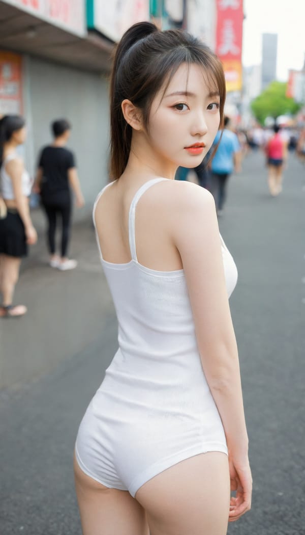 Tags: 21872187, SDXL
{"3": {"inputs": {"seed": 698089480099000, "steps": 64, "cfg": 5.22, "sampler_name": "dpmpp_2m", "scheduler": "karras", "denoise": 1.0, "model": ["27", 0], "positive": ["6", 0], "negative": ["7", 0], "latent_image": ["5", 0]}, "class_type": "KSampler"}, "4": {"inputs": {"ckpt_name": "leosamsHelloworldSDXL_helloworldSDXL32DPO.safetensors"}, "class_type": "CheckpointLoaderSimple"}, "5": {"inputs": {"width": 768, "height": 1344, "batch_size": 1}, "class_type": "EmptyLatentImage"}, "6": {"inputs": {"text": "21 year old girl, (japanese:1.08), (irish:1.13), (korean:1.01), (double eyelids:1.06), (idol:1.05), (seductive pose:1.08), (sexy lips:1.13), (seductive facial expression:1.07), (eyelashes:1.13), (cute:0.98), (pale skin:0.96), (beautiful eyes:1.08), (detailed face:0.96), (blush:1.02), (slim:0.96), (temptress:1.06), (perky ass:1.13), (exposed ass:1.06), (looking back:1.04), (sexy ass:1.10), (thigh gap:0.95), (white tanktop:0.97), busy street, (candid cinema:1.05), (RAW:1.04), (soft lighting:1.05), (film:1.03), (textured skin:1.07), (detailed skin:1.02), (portra:1.05), (natural looking skin:1.05), (skin fuzz:1.08)", "clip": ["27", 1]}, "class_type": "CLIPTextEncode"}, "7": {"inputs": {"text": "(watermark:1.08), (twisted:1.11), (bad hands:1.12), (open mouth:1.12), (distorted:1.12), (worst quality:1.12), (low resolution:1.07)", "clip": ["27", 1]}, "class_type": "CLIPTextEncode"}, "8": {"inputs": {"samples": ["3", 0], "vae": ["4", 2]}, "class_type": "VAEDecode"}, "25": {"inputs": {"lora_name": "nudify_xl.safetensors", "strength_model": 0.31, "strength_clip": 0.22, "model": ["4", 0], "clip": ["4", 1]}, "class_type": "LoraLoader"}, "26": {"inputs": {"lora_name": "shirtlift_SDXL_v2.safetensors", "strength_model": 0.19, "strength_clip": 0.13, "model": ["25", 0], "clip": ["25", 1]}, "class_type": "LoraLoader"}, "27": {"inputs": {"lora_name": "PerfectEyesXL.safetensors", "strength_model": 0.05, "strength_clip": 0.03, "model": ["26", 0], "clip": ["26", 1]}, "class_type": "LoraLoader"}, "30": {"inputs": {"model_name": "4x_NMKD-Superscale-SP_178000_G.pth"}, "class_type": "UpscaleModelLoader"}, "31": {"inputs": {"upscale_model": ["30", 0], "image": ["8", 0]}, "class_type": "ImageUpscaleWithModel"}, "32": {"inputs": {"upscale_method": "lanczos", "scale_by": 0.5, "image": ["31", 0]}, "class_type": "ImageScaleBy"}, "33": {"inputs": {"pixels": ["32", 0], "vae": ["4", 2]}, "class_type": "VAEEncode"}, "34": {"inputs": {"seed": 698089480099000, "steps": 64, "cfg": 5.22, "sampler_name": "dpmpp_2m", "scheduler": "karras", "denoise": 0.3, "model": ["27", 0], "positive": ["6", 0], "negative": ["7", 0], "latent_image": ["33", 0]}, "class_type": "KSampler"}, "36": {"inputs": {"samples": ["34", 0], "vae": ["4", 2]}, "class_type": "VAEDecode"}, "39": {"inputs": {"filename_prefix": "comfyapi-1707762893850", "images": ["36", 0]}, "class_type": "SaveImage"}}