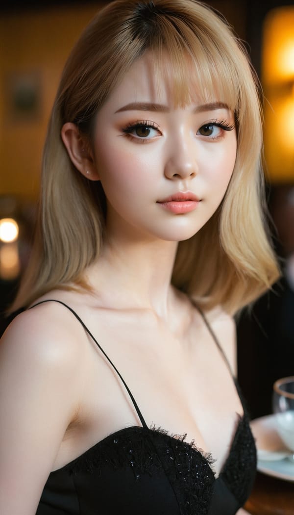 Tags: 21872187, SDXL
{"3": {"inputs": {"seed": 881686981723395, "steps": 64, "cfg": 7.26, "sampler_name": "dpmpp_2m", "scheduler": "karras", "denoise": 1.0, "model": ["27", 0], "positive": ["6", 0], "negative": ["7", 0], "latent_image": ["5", 0]}, "class_type": "KSampler"}, "4": {"inputs": {"ckpt_name": "juggernautxl.safetensors"}, "class_type": "CheckpointLoaderSimple"}, "5": {"inputs": {"width": 768, "height": 1344, "batch_size": 1}, "class_type": "EmptyLatentImage"}, "6": {"inputs": {"text": "21 year old girl, (temptress:0.96), (double eyelids:1.07), (cute:1.03), (seductive facial expression:0.98), (detailed face:1.05), (idol:1.01), (sexy lips:1.05), (pale skin:1.13), (eyelashes:1.10), (slim:1.03), (blush:1.03), (beautiful eyes:1.08), (seductive pose:0.98), (in a seductive pose:1.10), (large perky breasts:1.09), (cleavage:1.00), (thigh gap:0.95), (wearing a little black dress:1.06) at a fine dining restaurant, (candid cinema:1.06), (textured skin:1.06), (detailed skin:1.02), (portra:1.05), (skin fuzz:1.09), (natural looking skin:1.04), (soft lighting:1.07), (film:1.01), (RAW:1.08)", "clip": ["27", 1]}, "class_type": "CLIPTextEncode"}, "7": {"inputs": {"text": "(watermark:1.14), (open mouth:1.13), (low resolution:1.11), (worst quality:1.14), (distorted:1.08), (bad hands:1.11), (twisted:1.14)", "clip": ["27", 1]}, "class_type": "CLIPTextEncode"}, "8": {"inputs": {"samples": ["3", 0], "vae": ["4", 2]}, "class_type": "VAEDecode"}, "25": {"inputs": {"lora_name": "nudify_xl.safetensors", "strength_model": 0.13, "strength_clip": 0.37, "model": ["4", 0], "clip": ["4", 1]}, "class_type": "LoraLoader"}, "26": {"inputs": {"lora_name": "shirtlift_SDXL_v2.safetensors", "strength_model": 0.11, "strength_clip": 0.07, "model": ["25", 0], "clip": ["25", 1]}, "class_type": "LoraLoader"}, "27": {"inputs": {"lora_name": "PerfectEyesXL.safetensors", "strength_model": 0.01, "strength_clip": 0.19, "model": ["26", 0], "clip": ["26", 1]}, "class_type": "LoraLoader"}, "30": {"inputs": {"model_name": "4x_NMKD-Superscale-SP_178000_G.pth"}, "class_type": "UpscaleModelLoader"}, "31": {"inputs": {"upscale_model": ["30", 0], "image": ["8", 0]}, "class_type": "ImageUpscaleWithModel"}, "32": {"inputs": {"upscale_method": "lanczos", "scale_by": 0.5, "image": ["31", 0]}, "class_type": "ImageScaleBy"}, "33": {"inputs": {"pixels": ["32", 0], "vae": ["4", 2]}, "class_type": "VAEEncode"}, "34": {"inputs": {"seed": 881686981723395, "steps": 64, "cfg": 7.26, "sampler_name": "dpmpp_2m", "scheduler": "karras", "denoise": 0.3, "model": ["27", 0], "positive": ["6", 0], "negative": ["7", 0], "latent_image": ["33", 0]}, "class_type": "KSampler"}, "36": {"inputs": {"samples": ["34", 0], "vae": ["4", 2]}, "class_type": "VAEDecode"}, "39": {"inputs": {"filename_prefix": "comfyapi-1713255793811", "images": ["36", 0]}, "class_type": "SaveImage"}}