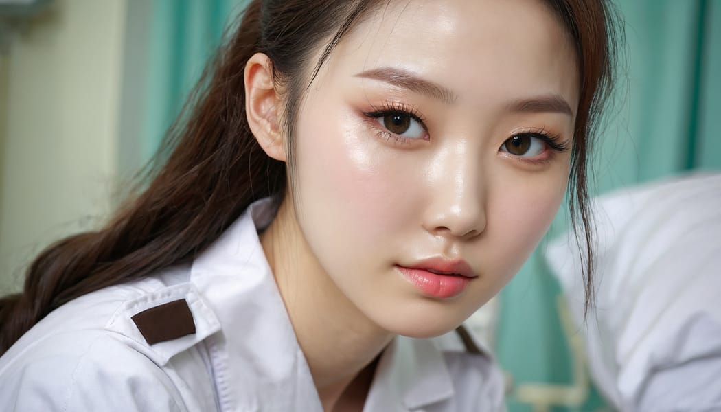 Tags: 21872187, SDXL
{"3": {"inputs": {"seed": 819422678491211, "steps": 32, "cfg": 7.65, "sampler_name": "dpmpp_2m", "scheduler": "karras", "denoise": 1.0, "model": ["27", 0], "positive": ["6", 0], "negative": ["7", 0], "latent_image": ["5", 0]}, "class_type": "KSampler"}, "4": {"inputs": {"ckpt_name": "juggernautxl.safetensors"}, "class_type": "CheckpointLoaderSimple"}, "5": {"inputs": {"width": 1344, "height": 768, "batch_size": 1}, "class_type": "EmptyLatentImage"}, "6": {"inputs": {"text": "27 year old girl, (korean:1.07), (russian:1.07), (irish:0.99), (seductive facial expression:0.98), (idol:1.03), (sexy lips:1.07), (cute:1.02), (eyelashes:0.99), (temptress:1.14), (detailed face:1.04), (seductive pose:1.14), (double eyelids:1.03), (pale skin:1.10), (slim:1.04), (blush:1.07), (beautiful eyes:1.06), (perky ass:1.11), (exposed ass:1.08), (looking back:1.14), (sexy ass:1.13), (thigh gap:1.10), (nurse in uniform:1.12) working in a hospital ward, (skin fuzz:1.00), (detailed skin:1.06), (RAW:1.07), (candid cinema:1.07), (soft lighting:1.02), (portra:1.05), (film:1.01), (textured skin:1.05), (natural looking skin:1.02)", "clip": ["27", 1]}, "class_type": "CLIPTextEncode"}, "7": {"inputs": {"text": "(bad hands:1.07), (watermark:1.11), (worst quality:1.14), (low resolution:1.11), (twisted:1.06), (open mouth:1.11), (distorted:1.12)", "clip": ["27", 1]}, "class_type": "CLIPTextEncode"}, "8": {"inputs": {"samples": ["3", 0], "vae": ["4", 2]}, "class_type": "VAEDecode"}, "25": {"inputs": {"lora_name": "nudify_xl.safetensors", "strength_model": 0.06, "strength_clip": 0.05, "model": ["4", 0], "clip": ["4", 1]}, "class_type": "LoraLoader"}, "26": {"inputs": {"lora_name": "shirtlift_SDXL_v2.safetensors", "strength_model": 0.14, "strength_clip": 0.05, "model": ["25", 0], "clip": ["25", 1]}, "class_type": "LoraLoader"}, "27": {"inputs": {"lora_name": "PerfectEyesXL.safetensors", "strength_model": 0.13, "strength_clip": 0.02, "model": ["26", 0], "clip": ["26", 1]}, "class_type": "LoraLoader"}, "30": {"inputs": {"model_name": "4x_NMKD-Superscale-SP_178000_G.pth"}, "class_type": "UpscaleModelLoader"}, "31": {"inputs": {"upscale_model": ["30", 0], "image": ["8", 0]}, "class_type": "ImageUpscaleWithModel"}, "32": {"inputs": {"upscale_method": "lanczos", "scale_by": 0.5, "image": ["31", 0]}, "class_type": "ImageScaleBy"}, "33": {"inputs": {"pixels": ["32", 0], "vae": ["4", 2]}, "class_type": "VAEEncode"}, "34": {"inputs": {"seed": 819422678491211, "steps": 32, "cfg": 7.65, "sampler_name": "dpmpp_2m", "scheduler": "karras", "denoise": 0.3, "model": ["27", 0], "positive": ["6", 0], "negative": ["7", 0], "latent_image": ["33", 0]}, "class_type": "KSampler"}, "36": {"inputs": {"samples": ["34", 0], "vae": ["4", 2]}, "class_type": "VAEDecode"}, "39": {"inputs": {"filename_prefix": "comfyapi-1731675807545", "images": ["36", 0]}, "class_type": "SaveImage"}}