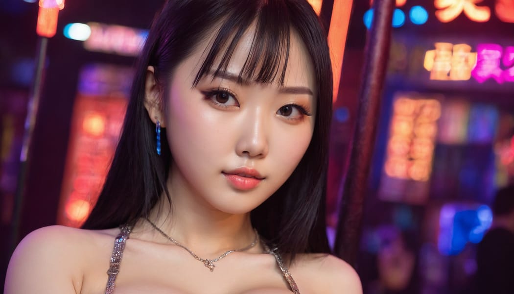 Tags: 21872187, SDXL
{"3": {"inputs": {"seed": 478257329211485, "steps": 32, "cfg": 5.91, "sampler_name": "dpmpp_2m", "scheduler": "karras", "denoise": 1.0, "model": ["27", 0], "positive": ["6", 0], "negative": ["7", 0], "latent_image": ["5", 0]}, "class_type": "KSampler"}, "4": {"inputs": {"ckpt_name": "juggernautxl.safetensors"}, "class_type": "CheckpointLoaderSimple"}, "5": {"inputs": {"width": 1344, "height": 768, "batch_size": 1}, "class_type": "EmptyLatentImage"}, "6": {"inputs": {"text": "20 year old girl, (chinese:1.06), (detailed face:0.96), (sexy lips:1.13), (cute:1.11), (pale skin:1.05), (idol:1.03), (slim:1.08), (double eyelids:1.01), (seductive pose:1.00), (blush:0.96), (beautiful eyes:0.97), (seductive facial expression:1.12), (temptress:1.01), (in a seductive pose:1.09), (large perky breasts:1.11), (cleavage:1.07), (thigh gap:1.05), (a pole dancer:0.96) at a night club, (film:1.08), (natural looking skin:1.08), (skin fuzz:1.00), (soft lighting:1.02), (textured skin:1.05), (candid cinema:1.01), (RAW:1.01), (detailed skin:1.09), (portra:1.08)", "clip": ["27", 1]}, "class_type": "CLIPTextEncode"}, "7": {"inputs": {"text": "(worst quality:1.08), (watermark:1.13), (distorted:1.09), (bad hands:1.12), (open mouth:1.07), (twisted:1.10), (low resolution:1.07)", "clip": ["27", 1]}, "class_type": "CLIPTextEncode"}, "8": {"inputs": {"samples": ["3", 0], "vae": ["4", 2]}, "class_type": "VAEDecode"}, "25": {"inputs": {"lora_name": "nudify_xl.safetensors", "strength_model": 0.21, "strength_clip": 0.2, "model": ["4", 0], "clip": ["4", 1]}, "class_type": "LoraLoader"}, "26": {"inputs": {"lora_name": "shirtlift_SDXL_v2.safetensors", "strength_model": 0.01, "strength_clip": 0.14, "model": ["25", 0], "clip": ["25", 1]}, "class_type": "LoraLoader"}, "27": {"inputs": {"lora_name": "PerfectEyesXL.safetensors", "strength_model": 0.06, "strength_clip": 0.17, "model": ["26", 0], "clip": ["26", 1]}, "class_type": "LoraLoader"}, "30": {"inputs": {"model_name": "4x_NMKD-Superscale-SP_178000_G.pth"}, "class_type": "UpscaleModelLoader"}, "31": {"inputs": {"upscale_model": ["30", 0], "image": ["8", 0]}, "class_type": "ImageUpscaleWithModel"}, "32": {"inputs": {"upscale_method": "lanczos", "scale_by": 0.5, "image": ["31", 0]}, "class_type": "ImageScaleBy"}, "33": {"inputs": {"pixels": ["32", 0], "vae": ["4", 2]}, "class_type": "VAEEncode"}, "34": {"inputs": {"seed": 478257329211485, "steps": 32, "cfg": 5.91, "sampler_name": "dpmpp_2m", "scheduler": "karras", "denoise": 0.3, "model": ["27", 0], "positive": ["6", 0], "negative": ["7", 0], "latent_image": ["33", 0]}, "class_type": "KSampler"}, "36": {"inputs": {"samples": ["34", 0], "vae": ["4", 2]}, "class_type": "VAEDecode"}, "39": {"inputs": {"filename_prefix": "comfyapi-1735752025175", "images": ["36", 0]}, "class_type": "SaveImage"}}