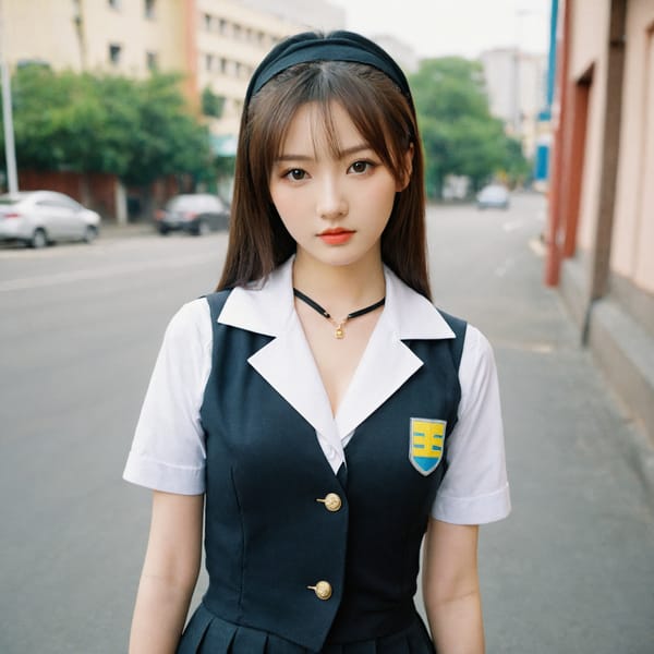 Tags: 21872187, SDXL
{"3": {"inputs": {"seed": 109084093770939, "steps": 64, "cfg": 5.77, "sampler_name": "dpmpp_2m", "scheduler": "karras", "denoise": 1.0, "model": ["27", 0], "positive": ["6", 0], "negative": ["7", 0], "latent_image": ["5", 0]}, "class_type": "KSampler"}, "4": {"inputs": {"ckpt_name": "leosamsHelloworldSDXL_helloworldSDXL32DPO.safetensors"}, "class_type": "CheckpointLoaderSimple"}, "5": {"inputs": {"width": 1024, "height": 1024, "batch_size": 1}, "class_type": "EmptyLatentImage"}, "6": {"inputs": {"text": "28 year old girl, (ukrainian:1.09), (chinese:1.09), (irish:1.08), (japanese:1.13), (cute:0.97), (seductive facial expression:1.08), (double eyelids:1.09), (idol:0.95), (temptress:1.01), (beautiful eyes:0.96), (sexy lips:1.09), (eyelashes:1.02), (pale skin:0.95), (detailed face:0.99), (slim:1.10), (seductive pose:0.95), (blush:1.07), (in a seductive pose:1.14), (large perky breasts:1.05), (cleavage:1.01), (thigh gap:1.00), (school uniform:1.12), choker, busy street, (candid cinema:1.05), (portra:1.07), (skin fuzz:1.09), (detailed skin:1.06), (natural looking skin:1.07), (soft lighting:1.07), (textured skin:1.05), (RAW:1.07), (film:1.04)", "clip": ["27", 1]}, "class_type": "CLIPTextEncode"}, "7": {"inputs": {"text": "(bad hands:1.07), (worst quality:1.12), (twisted:1.07), (low resolution:1.10), (watermark:1.12), (distorted:1.09), (open mouth:1.10)", "clip": ["27", 1]}, "class_type": "CLIPTextEncode"}, "8": {"inputs": {"samples": ["3", 0], "vae": ["4", 2]}, "class_type": "VAEDecode"}, "25": {"inputs": {"lora_name": "nudify_xl.safetensors", "strength_model": 0.11, "strength_clip": 0.31, "model": ["4", 0], "clip": ["4", 1]}, "class_type": "LoraLoader"}, "26": {"inputs": {"lora_name": "shirtlift_SDXL_v2.safetensors", "strength_model": 0.0, "strength_clip": 0.07, "model": ["25", 0], "clip": ["25", 1]}, "class_type": "LoraLoader"}, "27": {"inputs": {"lora_name": "PerfectEyesXL.safetensors", "strength_model": 0.11, "strength_clip": 0.07, "model": ["26", 0], "clip": ["26", 1]}, "class_type": "LoraLoader"}, "30": {"inputs": {"model_name": "4x_NMKD-Superscale-SP_178000_G.pth"}, "class_type": "UpscaleModelLoader"}, "31": {"inputs": {"upscale_model": ["30", 0], "image": ["8", 0]}, "class_type": "ImageUpscaleWithModel"}, "32": {"inputs": {"upscale_method": "lanczos", "scale_by": 0.5, "image": ["31", 0]}, "class_type": "ImageScaleBy"}, "33": {"inputs": {"pixels": ["32", 0], "vae": ["4", 2]}, "class_type": "VAEEncode"}, "34": {"inputs": {"seed": 109084093770939, "steps": 64, "cfg": 5.77, "sampler_name": "dpmpp_2m", "scheduler": "karras", "denoise": 0.3, "model": ["27", 0], "positive": ["6", 0], "negative": ["7", 0], "latent_image": ["33", 0]}, "class_type": "KSampler"}, "36": {"inputs": {"samples": ["34", 0], "vae": ["4", 2]}, "class_type": "VAEDecode"}, "39": {"inputs": {"filename_prefix": "comfyapi-1707774121160", "images": ["36", 0]}, "class_type": "SaveImage"}}