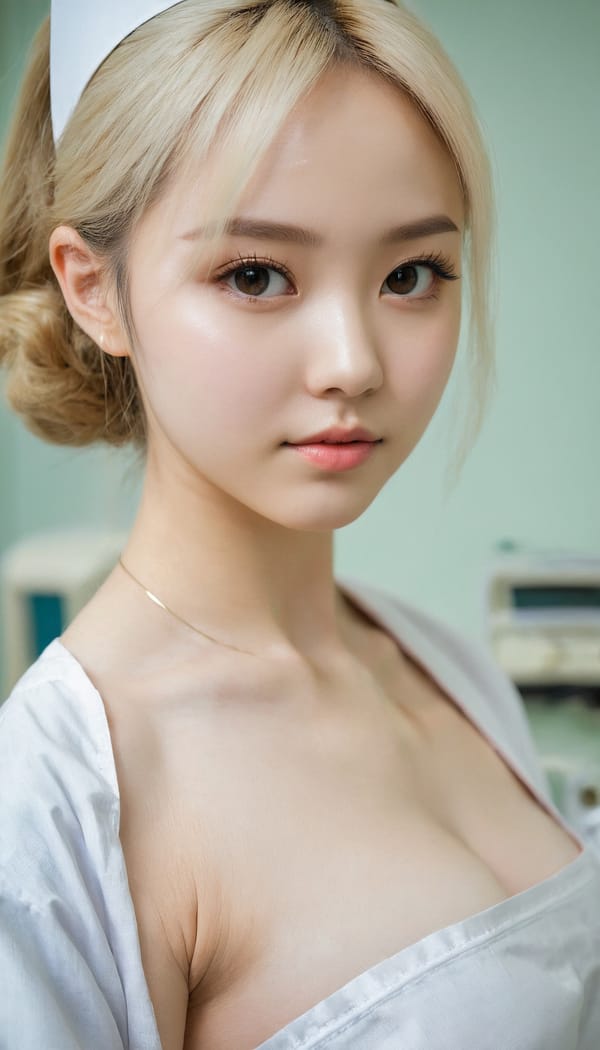 Tags: 21872187, SDXL
{"3": {"inputs": {"seed": 901778485238701, "steps": 64, "cfg": 5.22, "sampler_name": "dpmpp_2m", "scheduler": "karras", "denoise": 1.0, "model": ["27", 0], "positive": ["6", 0], "negative": ["7", 0], "latent_image": ["5", 0]}, "class_type": "KSampler"}, "4": {"inputs": {"ckpt_name": "juggernautxl.safetensors"}, "class_type": "CheckpointLoaderSimple"}, "5": {"inputs": {"width": 768, "height": 1344, "batch_size": 1}, "class_type": "EmptyLatentImage"}, "6": {"inputs": {"text": "20 year old girl, (double eyelids:1.02), (seductive facial expression:0.96), (beautiful eyes:0.97), (eyelashes:0.98), (idol:1.02), (slim:1.13), (pale skin:0.96), (sexy lips:1.08), (detailed face:1.02), (blush:0.95), (cute:1.03), (temptress:1.06), (perky ass:1.14), (exposed ass:1.13), (looking back:1.03), (sexy ass:1.04), (thigh gap:0.96), (nurse in uniform:1.08) working in a hospital ward, (portra:1.09), (skin fuzz:1.01), (RAW:1.01), (soft lighting:1.04), (candid cinema:1.03), (textured skin:1.07), (natural looking skin:1.09), (film:1.07), (detailed skin:1.04)", "clip": ["27", 1]}, "class_type": "CLIPTextEncode"}, "7": {"inputs": {"text": "(distorted:1.14), (open mouth:1.06), (bad hands:1.14), (low resolution:1.13), (twisted:1.13), (watermark:1.06), (worst quality:1.09)", "clip": ["27", 1]}, "class_type": "CLIPTextEncode"}, "8": {"inputs": {"samples": ["3", 0], "vae": ["4", 2]}, "class_type": "VAEDecode"}, "25": {"inputs": {"lora_name": "nudify_xl.safetensors", "strength_model": 0.09, "strength_clip": 0.3, "model": ["4", 0], "clip": ["4", 1]}, "class_type": "LoraLoader"}, "26": {"inputs": {"lora_name": "shirtlift_SDXL_v2.safetensors", "strength_model": 0.15, "strength_clip": 0.13, "model": ["25", 0], "clip": ["25", 1]}, "class_type": "LoraLoader"}, "27": {"inputs": {"lora_name": "PerfectEyesXL.safetensors", "strength_model": 0.12, "strength_clip": 0.05, "model": ["26", 0], "clip": ["26", 1]}, "class_type": "LoraLoader"}, "30": {"inputs": {"model_name": "4x_NMKD-Superscale-SP_178000_G.pth"}, "class_type": "UpscaleModelLoader"}, "31": {"inputs": {"upscale_model": ["30", 0], "image": ["8", 0]}, "class_type": "ImageUpscaleWithModel"}, "32": {"inputs": {"upscale_method": "lanczos", "scale_by": 0.5, "image": ["31", 0]}, "class_type": "ImageScaleBy"}, "33": {"inputs": {"pixels": ["32", 0], "vae": ["4", 2]}, "class_type": "VAEEncode"}, "34": {"inputs": {"seed": 901778485238701, "steps": 64, "cfg": 5.22, "sampler_name": "dpmpp_2m", "scheduler": "karras", "denoise": 0.3, "model": ["27", 0], "positive": ["6", 0], "negative": ["7", 0], "latent_image": ["33", 0]}, "class_type": "KSampler"}, "36": {"inputs": {"samples": ["34", 0], "vae": ["4", 2]}, "class_type": "VAEDecode"}, "39": {"inputs": {"filename_prefix": "comfyapi-1726372876491", "images": ["36", 0]}, "class_type": "SaveImage"}}