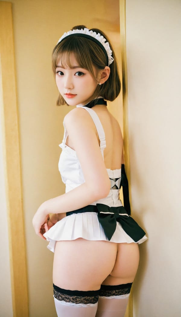 Tags: 21872187, SDXL
{"3": {"inputs": {"seed": 349864669525470, "steps": 32, "cfg": 6.37, "sampler_name": "dpmpp_2m", "scheduler": "karras", "denoise": 1.0, "model": ["27", 0], "positive": ["6", 0], "negative": ["7", 0], "latent_image": ["5", 0]}, "class_type": "KSampler"}, "4": {"inputs": {"ckpt_name": "leosamsHelloworldSDXL_helloworldSDXL32DPO.safetensors"}, "class_type": "CheckpointLoaderSimple"}, "5": {"inputs": {"width": 768, "height": 1344, "batch_size": 1}, "class_type": "EmptyLatentImage"}, "6": {"inputs": {"text": "20 year old girl, (blush:0.97), (sexy lips:1.04), (seductive facial expression:1.12), (double eyelids:0.98), (slim:1.14), (beautiful eyes:1.11), (pale skin:1.00), (eyelashes:1.08), (temptress:1.09), (detailed face:1.04), (idol:1.09), (cute:1.11), (seductive pose:0.98), (perky ass:1.11), (exposed ass:1.13), (looking back:1.04), (sexy ass:1.13), (thigh gap:1.14), in a (skimpy maid costume:0.99) working at a maid cafe, choker, bowtie, headband, pleated skirt, (detailed skin:1.03), (textured skin:1.01), (natural looking skin:1.02), (film:1.09), (candid cinema:1.06), (RAW:1.04), (soft lighting:1.02), (portra:1.08), (skin fuzz:1.05)", "clip": ["27", 1]}, "class_type": "CLIPTextEncode"}, "7": {"inputs": {"text": "(worst quality:1.05), (open mouth:1.07), (twisted:1.14), (distorted:1.07), (bad hands:1.08), (watermark:1.13), (low resolution:1.14)", "clip": ["27", 1]}, "class_type": "CLIPTextEncode"}, "8": {"inputs": {"samples": ["3", 0], "vae": ["4", 2]}, "class_type": "VAEDecode"}, "25": {"inputs": {"lora_name": "nudify_xl.safetensors", "strength_model": 0.25, "strength_clip": 0.38, "model": ["4", 0], "clip": ["4", 1]}, "class_type": "LoraLoader"}, "26": {"inputs": {"lora_name": "shirtlift_SDXL_v2.safetensors", "strength_model": 0.1, "strength_clip": 0.13, "model": ["25", 0], "clip": ["25", 1]}, "class_type": "LoraLoader"}, "27": {"inputs": {"lora_name": "PerfectEyesXL.safetensors", "strength_model": 0.03, "strength_clip": 0.05, "model": ["26", 0], "clip": ["26", 1]}, "class_type": "LoraLoader"}, "30": {"inputs": {"model_name": "4x_NMKD-Superscale-SP_178000_G.pth"}, "class_type": "UpscaleModelLoader"}, "31": {"inputs": {"upscale_model": ["30", 0], "image": ["8", 0]}, "class_type": "ImageUpscaleWithModel"}, "32": {"inputs": {"upscale_method": "lanczos", "scale_by": 0.5, "image": ["31", 0]}, "class_type": "ImageScaleBy"}, "33": {"inputs": {"pixels": ["32", 0], "vae": ["4", 2]}, "class_type": "VAEEncode"}, "34": {"inputs": {"seed": 349864669525470, "steps": 32, "cfg": 6.37, "sampler_name": "dpmpp_2m", "scheduler": "karras", "denoise": 0.3, "model": ["27", 0], "positive": ["6", 0], "negative": ["7", 0], "latent_image": ["33", 0]}, "class_type": "KSampler"}, "36": {"inputs": {"samples": ["34", 0], "vae": ["4", 2]}, "class_type": "VAEDecode"}, "39": {"inputs": {"filename_prefix": "comfyapi-1707627439973", "images": ["36", 0]}, "class_type": "SaveImage"}}