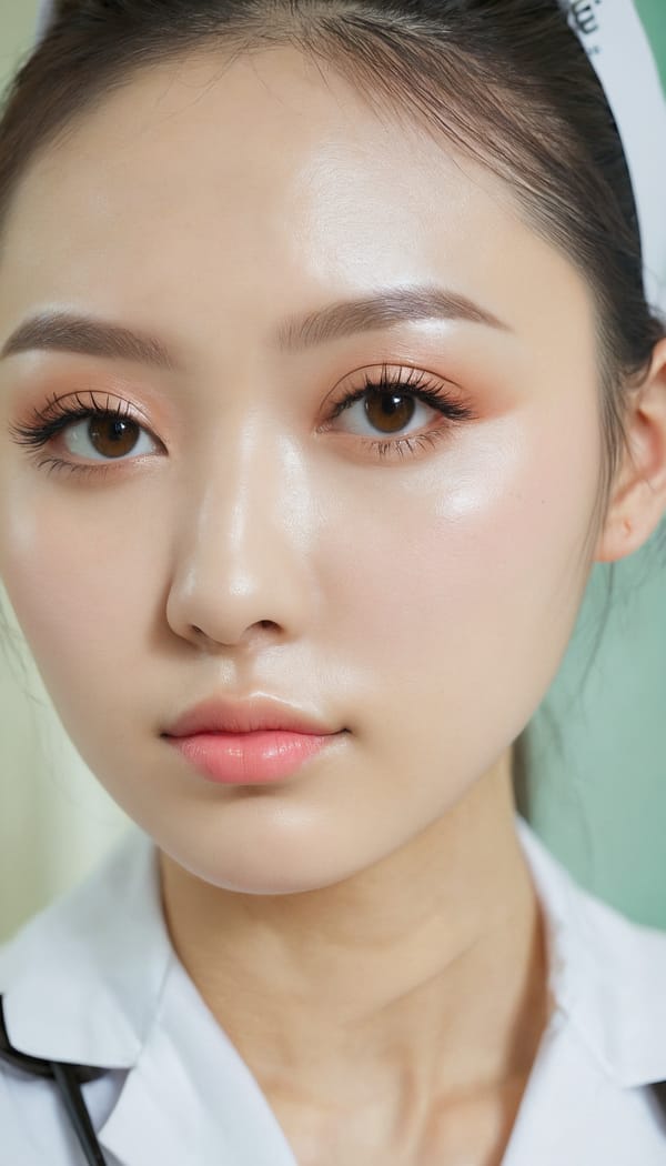 Tags: 21872187, SDXL
{"3": {"inputs": {"seed": 874884420390040, "steps": 32, "cfg": 5.55, "sampler_name": "dpmpp_2m", "scheduler": "karras", "denoise": 1.0, "model": ["27", 0], "positive": ["6", 0], "negative": ["7", 0], "latent_image": ["5", 0]}, "class_type": "KSampler"}, "4": {"inputs": {"ckpt_name": "juggernautxl.safetensors"}, "class_type": "CheckpointLoaderSimple"}, "5": {"inputs": {"width": 768, "height": 1344, "batch_size": 1}, "class_type": "EmptyLatentImage"}, "6": {"inputs": {"text": "20 year old girl, (ukrainian:1.07), (taiwanese:1.12), (double eyelids:1.05), (sexy lips:1.02), (seductive facial expression:0.98), (beautiful eyes:0.95), (cute:0.99), (temptress:1.12), (pale skin:1.06), (seductive pose:1.00), (detailed face:1.03), (idol:1.08), (slim:1.13), (blush:1.11), (eyelashes:1.04), (perky ass:1.04), (exposed ass:1.07), (looking back:1.06), (sexy ass:1.06), (thigh gap:0.97), (nurse in uniform:1.06) working in a hospital ward, (portra:1.04), (detailed skin:1.08), (natural looking skin:1.09), (candid cinema:1.02), (film:1.07), (textured skin:1.02), (skin fuzz:1.06), (RAW:1.03)", "clip": ["27", 1]}, "class_type": "CLIPTextEncode"}, "7": {"inputs": {"text": "(twisted:1.11), (watermark:1.05), (low resolution:1.08), (worst quality:1.14), (open mouth:1.05), (distorted:1.07), (bad hands:1.07)", "clip": ["27", 1]}, "class_type": "CLIPTextEncode"}, "8": {"inputs": {"samples": ["3", 0], "vae": ["4", 2]}, "class_type": "VAEDecode"}, "25": {"inputs": {"lora_name": "nudify_xl.safetensors", "strength_model": 0.04, "strength_clip": 0.19, "model": ["4", 0], "clip": ["4", 1]}, "class_type": "LoraLoader"}, "26": {"inputs": {"lora_name": "shirtlift_SDXL_v2.safetensors", "strength_model": 0.01, "strength_clip": 0.11, "model": ["25", 0], "clip": ["25", 1]}, "class_type": "LoraLoader"}, "27": {"inputs": {"lora_name": "PerfectEyesXL.safetensors", "strength_model": 0.06, "strength_clip": 0.18, "model": ["26", 0], "clip": ["26", 1]}, "class_type": "LoraLoader"}, "30": {"inputs": {"model_name": "4x_NMKD-Superscale-SP_178000_G.pth"}, "class_type": "UpscaleModelLoader"}, "31": {"inputs": {"upscale_model": ["30", 0], "image": ["8", 0]}, "class_type": "ImageUpscaleWithModel"}, "32": {"inputs": {"upscale_method": "lanczos", "scale_by": 0.5, "image": ["31", 0]}, "class_type": "ImageScaleBy"}, "33": {"inputs": {"pixels": ["32", 0], "vae": ["4", 2]}, "class_type": "VAEEncode"}, "34": {"inputs": {"seed": 874884420390040, "steps": 32, "cfg": 5.55, "sampler_name": "dpmpp_2m", "scheduler": "karras", "denoise": 0.3, "model": ["27", 0], "positive": ["6", 0], "negative": ["7", 0], "latent_image": ["33", 0]}, "class_type": "KSampler"}, "36": {"inputs": {"samples": ["34", 0], "vae": ["4", 2]}, "class_type": "VAEDecode"}, "39": {"inputs": {"filename_prefix": "comfyapi-1731697307466", "images": ["36", 0]}, "class_type": "SaveImage"}}