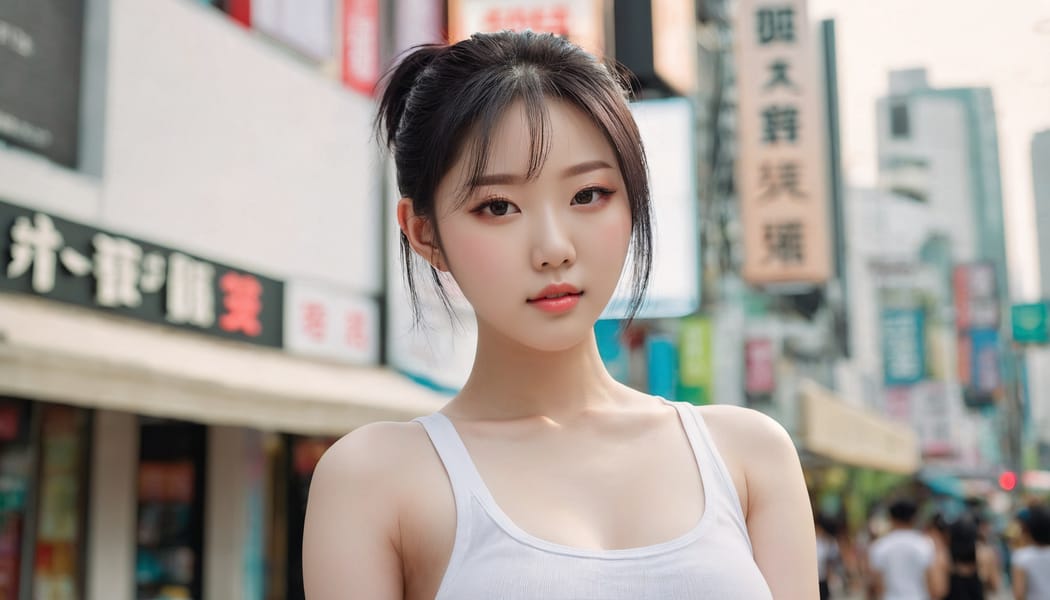 Tags: 21872187, SDXL
{"3": {"inputs": {"seed": 917743968779948, "steps": 32, "cfg": 7.17, "sampler_name": "dpmpp_2m", "scheduler": "karras", "denoise": 1.0, "model": ["27", 0], "positive": ["6", 0], "negative": ["7", 0], "latent_image": ["5", 0]}, "class_type": "KSampler"}, "4": {"inputs": {"ckpt_name": "juggernautxl.safetensors"}, "class_type": "CheckpointLoaderSimple"}, "5": {"inputs": {"width": 1344, "height": 768, "batch_size": 1}, "class_type": "EmptyLatentImage"}, "6": {"inputs": {"text": "18 year old girl, (korean:0.99), (chinese:1.01), (pale skin:1.12), (seductive pose:1.09), (sexy lips:1.02), (idol:1.13), (beautiful eyes:0.95), (blush:0.97), (temptress:0.97), (detailed face:0.98), (slim:0.97), (double eyelids:1.10), (cute:1.05), (eyelashes:1.12), (seductive facial expression:1.02), (in a seductive pose:0.99), (large perky breasts:1.02), (cleavage:0.96), (thigh gap:0.97), (white tanktop:1.13), busy street, (detailed skin:1.04), (portra:1.00), (candid cinema:1.05), (RAW:1.06), (skin fuzz:1.00), (textured skin:1.08), (soft lighting:1.09), (film:1.04), (natural looking skin:1.02)", "clip": ["27", 1]}, "class_type": "CLIPTextEncode"}, "7": {"inputs": {"text": "(watermark:1.05), (bad hands:1.08), (open mouth:1.06), (twisted:1.08), (low resolution:1.08), (distorted:1.13), (worst quality:1.05)", "clip": ["27", 1]}, "class_type": "CLIPTextEncode"}, "8": {"inputs": {"samples": ["3", 0], "vae": ["4", 2]}, "class_type": "VAEDecode"}, "25": {"inputs": {"lora_name": "nudify_xl.safetensors", "strength_model": 0.07, "strength_clip": 0.2, "model": ["4", 0], "clip": ["4", 1]}, "class_type": "LoraLoader"}, "26": {"inputs": {"lora_name": "shirtlift_SDXL_v2.safetensors", "strength_model": 0.1, "strength_clip": 0.0, "model": ["25", 0], "clip": ["25", 1]}, "class_type": "LoraLoader"}, "27": {"inputs": {"lora_name": "PerfectEyesXL.safetensors", "strength_model": 0.11, "strength_clip": 0.12, "model": ["26", 0], "clip": ["26", 1]}, "class_type": "LoraLoader"}, "30": {"inputs": {"model_name": "4x_NMKD-Superscale-SP_178000_G.pth"}, "class_type": "UpscaleModelLoader"}, "31": {"inputs": {"upscale_model": ["30", 0], "image": ["8", 0]}, "class_type": "ImageUpscaleWithModel"}, "32": {"inputs": {"upscale_method": "lanczos", "scale_by": 0.5, "image": ["31", 0]}, "class_type": "ImageScaleBy"}, "33": {"inputs": {"pixels": ["32", 0], "vae": ["4", 2]}, "class_type": "VAEEncode"}, "34": {"inputs": {"seed": 917743968779948, "steps": 32, "cfg": 7.17, "sampler_name": "dpmpp_2m", "scheduler": "karras", "denoise": 0.3, "model": ["27", 0], "positive": ["6", 0], "negative": ["7", 0], "latent_image": ["33", 0]}, "class_type": "KSampler"}, "36": {"inputs": {"samples": ["34", 0], "vae": ["4", 2]}, "class_type": "VAEDecode"}, "39": {"inputs": {"filename_prefix": "comfyapi-1734168409724", "images": ["36", 0]}, "class_type": "SaveImage"}}