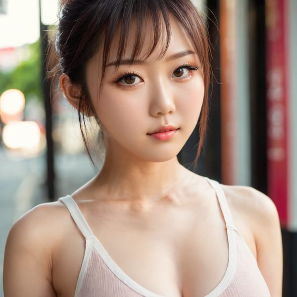 Tags: 21872187, SDXL
{"3": {"inputs": {"seed": 809209002703075, "steps": 32, "cfg": 7.36, "sampler_name": "dpmpp_2m", "scheduler": "karras", "denoise": 1.0, "model": ["27", 0], "positive": ["6", 0], "negative": ["7", 0], "latent_image": ["5", 0]}, "class_type": "KSampler"}, "4": {"inputs": {"ckpt_name": "juggernautxl.safetensors"}, "class_type": "CheckpointLoaderSimple"}, "5": {"inputs": {"width": 1024, "height": 1024, "batch_size": 1}, "class_type": "EmptyLatentImage"}, "6": {"inputs": {"text": "25 year old girl, (japanese:0.95), (detailed face:1.00), (slim:0.97), (idol:0.99), (seductive pose:1.00), (double eyelids:1.11), (eyelashes:1.14), (blush:1.04), (pale skin:1.00), (sexy lips:0.96), (seductive facial expression:1.01), (beautiful eyes:1.10), (temptress:1.13), (cute:1.12), (in a seductive pose:1.07), (large perky breasts:1.06), (cleavage:0.95), (thigh gap:1.11), (white tanktop:1.05), busy street, (detailed skin:1.01), (portra:1.01), (textured skin:1.04), (skin fuzz:1.05), (RAW:1.09), (film:1.03), (soft lighting:1.01), (natural looking skin:1.08), (candid cinema:1.06)", "clip": ["27", 1]}, "class_type": "CLIPTextEncode"}, "7": {"inputs": {"text": "(watermark:1.10), (distorted:1.09), (twisted:1.10), (bad hands:1.08), (worst quality:1.05), (low resolution:1.09), (open mouth:1.07)", "clip": ["27", 1]}, "class_type": "CLIPTextEncode"}, "8": {"inputs": {"samples": ["3", 0], "vae": ["4", 2]}, "class_type": "VAEDecode"}, "25": {"inputs": {"lora_name": "nudify_xl.safetensors", "strength_model": 0.18, "strength_clip": 0.26, "model": ["4", 0], "clip": ["4", 1]}, "class_type": "LoraLoader"}, "26": {"inputs": {"lora_name": "shirtlift_SDXL_v2.safetensors", "strength_model": 0.11, "strength_clip": 0.14, "model": ["25", 0], "clip": ["25", 1]}, "class_type": "LoraLoader"}, "27": {"inputs": {"lora_name": "PerfectEyesXL.safetensors", "strength_model": 0.18, "strength_clip": 0.16, "model": ["26", 0], "clip": ["26", 1]}, "class_type": "LoraLoader"}, "30": {"inputs": {"model_name": "4x_NMKD-Superscale-SP_178000_G.pth"}, "class_type": "UpscaleModelLoader"}, "31": {"inputs": {"upscale_model": ["30", 0], "image": ["8", 0]}, "class_type": "ImageUpscaleWithModel"}, "32": {"inputs": {"upscale_method": "lanczos", "scale_by": 0.5, "image": ["31", 0]}, "class_type": "ImageScaleBy"}, "33": {"inputs": {"pixels": ["32", 0], "vae": ["4", 2]}, "class_type": "VAEEncode"}, "34": {"inputs": {"seed": 809209002703075, "steps": 32, "cfg": 7.36, "sampler_name": "dpmpp_2m", "scheduler": "karras", "denoise": 0.3, "model": ["27", 0], "positive": ["6", 0], "negative": ["7", 0], "latent_image": ["33", 0]}, "class_type": "KSampler"}, "36": {"inputs": {"samples": ["34", 0], "vae": ["4", 2]}, "class_type": "VAEDecode"}, "39": {"inputs": {"filename_prefix": "comfyapi-1735788272969", "images": ["36", 0]}, "class_type": "SaveImage"}}