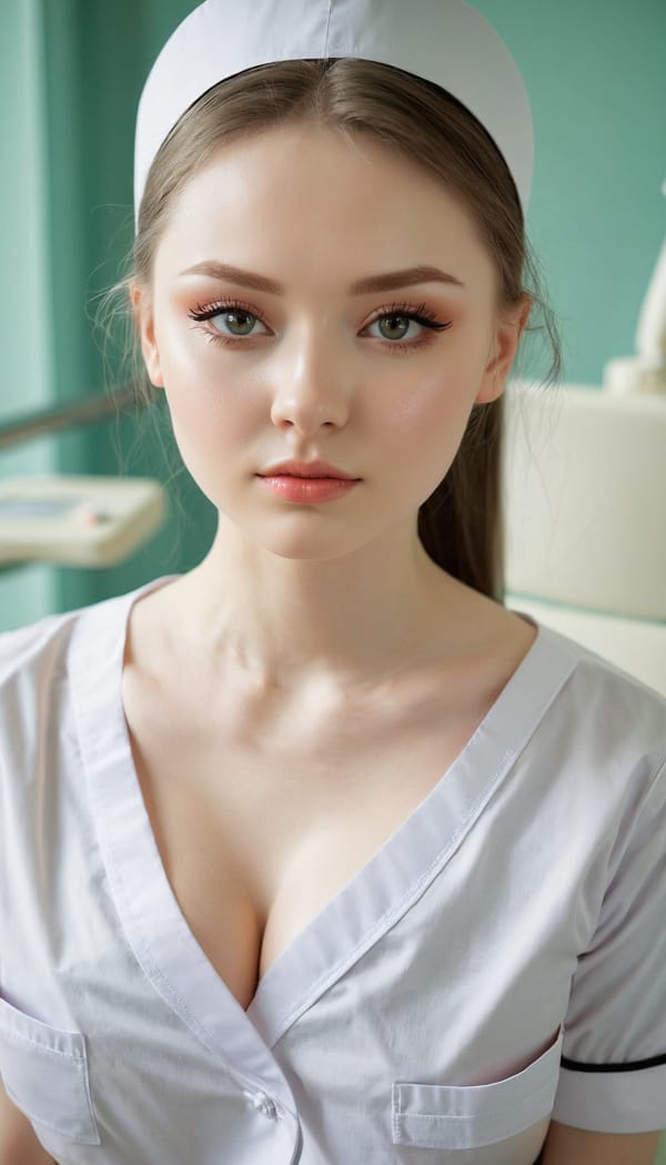 Tags: 21872187, SDXL
{"3": {"inputs": {"seed": 174148121158408, "steps": 32, "cfg": 7.24, "sampler_name": "dpmpp_2m", "scheduler": "karras", "denoise": 1.0, "model": ["27", 0], "positive": ["6", 0], "negative": ["7", 0], "latent_image": ["5", 0]}, "class_type": "KSampler"}, "4": {"inputs": {"ckpt_name": "juggernautxl.safetensors"}, "class_type": "CheckpointLoaderSimple"}, "5": {"inputs": {"width": 768, "height": 1344, "batch_size": 1}, "class_type": "EmptyLatentImage"}, "6": {"inputs": {"text": "21 year old girl, (ukrainian:1.09), (blush:1.09), (seductive pose:1.02), (slim:1.06), (detailed face:0.98), (pale skin:1.05), (temptress:0.97), (double eyelids:1.13), (cute:1.02), (beautiful eyes:1.01), (eyelashes:1.13), (idol:0.96), (sexy lips:1.14), (in a seductive pose:1.03), (large perky breasts:1.13), (cleavage:0.97), (thigh gap:0.96), (nurse in uniform:1.10) working in a hospital ward, (RAW:1.00), (skin fuzz:1.03), (natural looking skin:1.00), (soft lighting:1.05), (film:1.01), (textured skin:1.04), (detailed skin:1.09), (portra:1.05), (candid cinema:1.05)", "clip": ["27", 1]}, "class_type": "CLIPTextEncode"}, "7": {"inputs": {"text": "(twisted:1.05), (watermark:1.11), (low resolution:1.09), (open mouth:1.13), (worst quality:1.08), (distorted:1.12), (bad hands:1.06)", "clip": ["27", 1]}, "class_type": "CLIPTextEncode"}, "8": {"inputs": {"samples": ["3", 0], "vae": ["4", 2]}, "class_type": "VAEDecode"}, "25": {"inputs": {"lora_name": "nudify_xl.safetensors", "strength_model": 0.19, "strength_clip": 0.01, "model": ["4", 0], "clip": ["4", 1]}, "class_type": "LoraLoader"}, "26": {"inputs": {"lora_name": "shirtlift_SDXL_v2.safetensors", "strength_model": 0.04, "strength_clip": 0.06, "model": ["25", 0], "clip": ["25", 1]}, "class_type": "LoraLoader"}, "27": {"inputs": {"lora_name": "PerfectEyesXL.safetensors", "strength_model": 0.0, "strength_clip": 0.14, "model": ["26", 0], "clip": ["26", 1]}, "class_type": "LoraLoader"}, "30": {"inputs": {"model_name": "4x_NMKD-Superscale-SP_178000_G.pth"}, "class_type": "UpscaleModelLoader"}, "31": {"inputs": {"upscale_model": ["30", 0], "image": ["8", 0]}, "class_type": "ImageUpscaleWithModel"}, "32": {"inputs": {"upscale_method": "lanczos", "scale_by": 0.5, "image": ["31", 0]}, "class_type": "ImageScaleBy"}, "33": {"inputs": {"pixels": ["32", 0], "vae": ["4", 2]}, "class_type": "VAEEncode"}, "34": {"inputs": {"seed": 174148121158408, "steps": 32, "cfg": 7.24, "sampler_name": "dpmpp_2m", "scheduler": "karras", "denoise": 0.3, "model": ["27", 0], "positive": ["6", 0], "negative": ["7", 0], "latent_image": ["33", 0]}, "class_type": "KSampler"}, "36": {"inputs": {"samples": ["34", 0], "vae": ["4", 2]}, "class_type": "VAEDecode"}, "39": {"inputs": {"filename_prefix": "comfyapi-1713935828213", "images": ["36", 0]}, "class_type": "SaveImage"}}