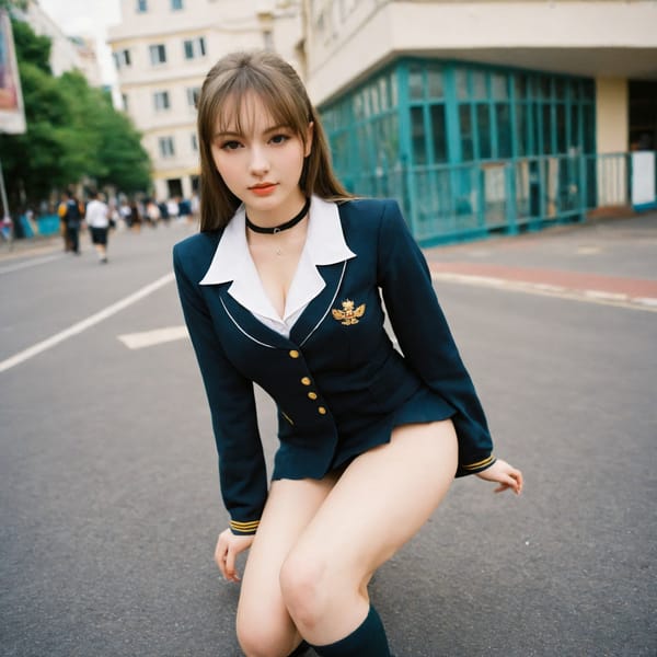 Tags: 21872187, SDXL
{"3": {"inputs": {"seed": 149513332344104, "steps": 64, "cfg": 5.08, "sampler_name": "dpmpp_2m", "scheduler": "karras", "denoise": 1.0, "model": ["27", 0], "positive": ["6", 0], "negative": ["7", 0], "latent_image": ["5", 0]}, "class_type": "KSampler"}, "4": {"inputs": {"ckpt_name": "helloworldxl.safetensors"}, "class_type": "CheckpointLoaderSimple"}, "5": {"inputs": {"width": 1024, "height": 1024, "batch_size": 1}, "class_type": "EmptyLatentImage"}, "6": {"inputs": {"text": "25 year old girl, (russian:1.04), (seductive facial expression:1.07), (seductive pose:1.06), (idol:0.97), (cute:0.96), (temptress:0.95), (blush:0.99), (eyelashes:1.13), (pale skin:1.05), (detailed face:0.96), (double eyelids:1.13), (sexy lips:1.05), (beautiful eyes:0.98), (slim:1.05), (in a seductive pose:1.11), (large perky breasts:0.98), (cleavage:1.13), (thigh gap:0.99), (school uniform:1.07), choker, busy street, (candid cinema:1.07), (detailed skin:1.08), (portra:1.08), (natural looking skin:1.05), (textured skin:1.04), (RAW:1.02), (skin fuzz:1.07), (soft lighting:1.09), (film:1.05)", "clip": ["27", 1]}, "class_type": "CLIPTextEncode"}, "7": {"inputs": {"text": "(bad hands:1.11), (open mouth:1.11), (twisted:1.11), (watermark:1.05), (distorted:1.05), (low resolution:1.11), (worst quality:1.10)", "clip": ["27", 1]}, "class_type": "CLIPTextEncode"}, "8": {"inputs": {"samples": ["3", 0], "vae": ["4", 2]}, "class_type": "VAEDecode"}, "25": {"inputs": {"lora_name": "nudify_xl.safetensors", "strength_model": 0.18, "strength_clip": 0.39, "model": ["4", 0], "clip": ["4", 1]}, "class_type": "LoraLoader"}, "26": {"inputs": {"lora_name": "shirtlift_SDXL_v2.safetensors", "strength_model": 0.12, "strength_clip": 0.06, "model": ["25", 0], "clip": ["25", 1]}, "class_type": "LoraLoader"}, "27": {"inputs": {"lora_name": "PerfectEyesXL.safetensors", "strength_model": 0.1, "strength_clip": 0.16, "model": ["26", 0], "clip": ["26", 1]}, "class_type": "LoraLoader"}, "30": {"inputs": {"model_name": "4x_NMKD-Superscale-SP_178000_G.pth"}, "class_type": "UpscaleModelLoader"}, "31": {"inputs": {"upscale_model": ["30", 0], "image": ["8", 0]}, "class_type": "ImageUpscaleWithModel"}, "32": {"inputs": {"upscale_method": "lanczos", "scale_by": 0.5, "image": ["31", 0]}, "class_type": "ImageScaleBy"}, "33": {"inputs": {"pixels": ["32", 0], "vae": ["4", 2]}, "class_type": "VAEEncode"}, "34": {"inputs": {"seed": 149513332344104, "steps": 64, "cfg": 5.08, "sampler_name": "dpmpp_2m", "scheduler": "karras", "denoise": 0.3, "model": ["27", 0], "positive": ["6", 0], "negative": ["7", 0], "latent_image": ["33", 0]}, "class_type": "KSampler"}, "36": {"inputs": {"samples": ["34", 0], "vae": ["4", 2]}, "class_type": "VAEDecode"}, "39": {"inputs": {"filename_prefix": "comfyapi-1714654073283", "images": ["36", 0]}, "class_type": "SaveImage"}}