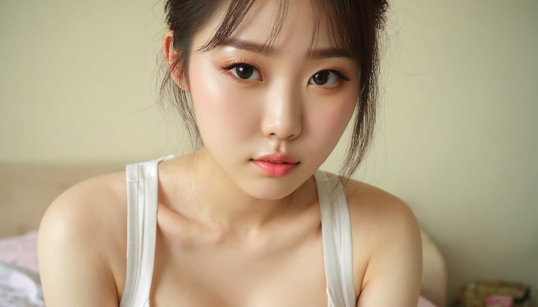 Tags: 21872187, SDXL
{"3": {"inputs": {"seed": 500059701601577, "steps": 32, "cfg": 6.42, "sampler_name": "dpmpp_2m", "scheduler": "karras", "denoise": 1.0, "model": ["27", 0], "positive": ["6", 0], "negative": ["7", 0], "latent_image": ["5", 0]}, "class_type": "KSampler"}, "4": {"inputs": {"ckpt_name": "juggernautxl.safetensors"}, "class_type": "CheckpointLoaderSimple"}, "5": {"inputs": {"width": 1344, "height": 768, "batch_size": 1}, "class_type": "EmptyLatentImage"}, "6": {"inputs": {"text": "26 year old girl, (korean:1.13), (pale skin:1.05), (double eyelids:1.09), (blush:1.07), (cute:1.03), (seductive pose:1.04), (eyelashes:1.10), (temptress:1.13), (idol:1.00), (beautiful eyes:1.12), (seductive facial expression:1.01), (sexy lips:0.98), (detailed face:1.13), (in a seductive pose:1.14), (large perky breasts:0.96), (cleavage:1.11), (thigh gap:1.08), (white tanktop:1.14), busy street, (natural looking skin:1.03), (RAW:1.09), (portra:1.01), (skin fuzz:1.00), (soft lighting:1.04), (detailed skin:1.02), (film:1.04), (textured skin:1.08), (candid cinema:1.06)", "clip": ["27", 1]}, "class_type": "CLIPTextEncode"}, "7": {"inputs": {"text": "(twisted:1.08), (distorted:1.10), (worst quality:1.09), (open mouth:1.07), (bad hands:1.12), (watermark:1.14), (low resolution:1.09)", "clip": ["27", 1]}, "class_type": "CLIPTextEncode"}, "8": {"inputs": {"samples": ["3", 0], "vae": ["4", 2]}, "class_type": "VAEDecode"}, "25": {"inputs": {"lora_name": "nudify_xl.safetensors", "strength_model": 0.09, "strength_clip": 0.38, "model": ["4", 0], "clip": ["4", 1]}, "class_type": "LoraLoader"}, "26": {"inputs": {"lora_name": "shirtlift_SDXL_v2.safetensors", "strength_model": 0.02, "strength_clip": 0.15, "model": ["25", 0], "clip": ["25", 1]}, "class_type": "LoraLoader"}, "27": {"inputs": {"lora_name": "PerfectEyesXL.safetensors", "strength_model": 0.16, "strength_clip": 0.08, "model": ["26", 0], "clip": ["26", 1]}, "class_type": "LoraLoader"}, "30": {"inputs": {"model_name": "4x_NMKD-Superscale-SP_178000_G.pth"}, "class_type": "UpscaleModelLoader"}, "31": {"inputs": {"upscale_model": ["30", 0], "image": ["8", 0]}, "class_type": "ImageUpscaleWithModel"}, "32": {"inputs": {"upscale_method": "lanczos", "scale_by": 0.5, "image": ["31", 0]}, "class_type": "ImageScaleBy"}, "33": {"inputs": {"pixels": ["32", 0], "vae": ["4", 2]}, "class_type": "VAEEncode"}, "34": {"inputs": {"seed": 500059701601577, "steps": 32, "cfg": 6.42, "sampler_name": "dpmpp_2m", "scheduler": "karras", "denoise": 0.3, "model": ["27", 0], "positive": ["6", 0], "negative": ["7", 0], "latent_image": ["33", 0]}, "class_type": "KSampler"}, "36": {"inputs": {"samples": ["34", 0], "vae": ["4", 2]}, "class_type": "VAEDecode"}, "39": {"inputs": {"filename_prefix": "comfyapi-1724202077150", "images": ["36", 0]}, "class_type": "SaveImage"}}