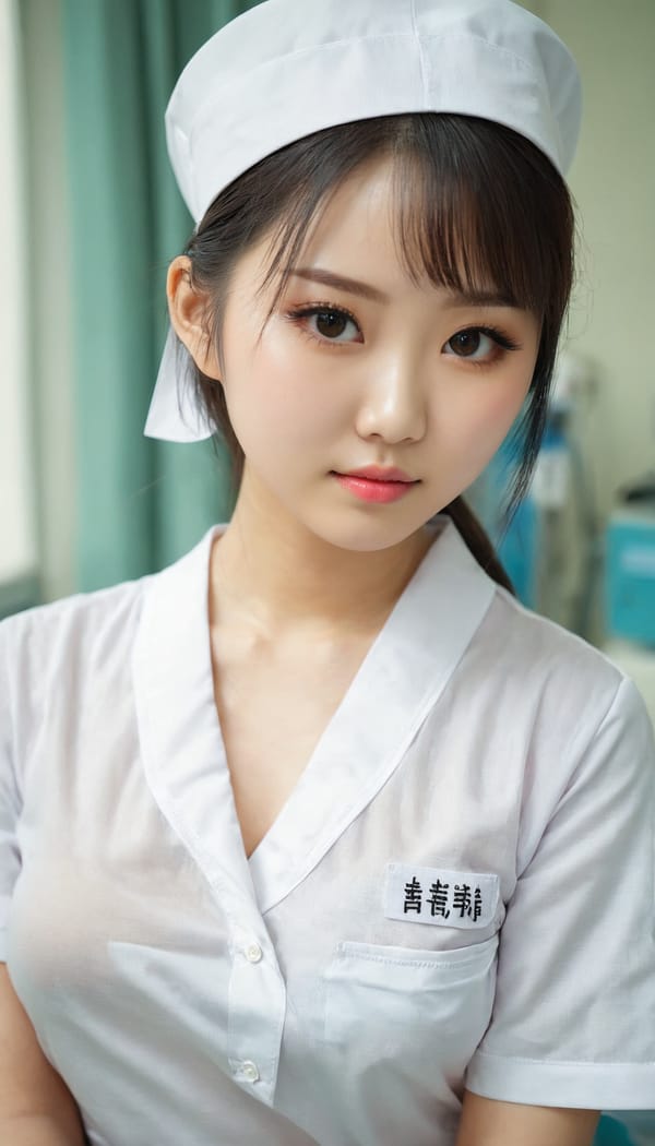 Tags: 21872187, SDXL
{"3": {"inputs": {"seed": 939095237098437, "steps": 32, "cfg": 5.78, "sampler_name": "dpmpp_2m", "scheduler": "karras", "denoise": 1.0, "model": ["27", 0], "positive": ["6", 0], "negative": ["7", 0], "latent_image": ["5", 0]}, "class_type": "KSampler"}, "4": {"inputs": {"ckpt_name": "juggernautxl.safetensors"}, "class_type": "CheckpointLoaderSimple"}, "5": {"inputs": {"width": 768, "height": 1344, "batch_size": 1}, "class_type": "EmptyLatentImage"}, "6": {"inputs": {"text": "23 year old girl, (chinese:0.99), (eyelashes:1.00), (detailed face:0.98), (seductive facial expression:0.95), (idol:1.10), (blush:1.06), (beautiful eyes:1.02), (slim:0.97), (pale skin:1.06), (sexy lips:0.95), (seductive pose:0.96), (cute:0.99), (temptress:1.00), (double eyelids:1.03), (in a seductive pose:1.12), (large perky breasts:0.99), (cleavage:1.11), (thigh gap:1.00), (nurse in uniform:1.04) working in a hospital ward, (film:1.09), (soft lighting:1.02), (detailed skin:1.06), (RAW:1.04), (natural looking skin:1.06), (textured skin:1.01), (candid cinema:1.06), (skin fuzz:1.02)", "clip": ["27", 1]}, "class_type": "CLIPTextEncode"}, "7": {"inputs": {"text": "(low resolution:1.05), (twisted:1.06), (watermark:1.14), (bad hands:1.07), (worst quality:1.12), (distorted:1.10), (open mouth:1.12)", "clip": ["27", 1]}, "class_type": "CLIPTextEncode"}, "8": {"inputs": {"samples": ["3", 0], "vae": ["4", 2]}, "class_type": "VAEDecode"}, "25": {"inputs": {"lora_name": "nudify_xl.safetensors", "strength_model": 0.36, "strength_clip": 0.36, "model": ["4", 0], "clip": ["4", 1]}, "class_type": "LoraLoader"}, "26": {"inputs": {"lora_name": "shirtlift_SDXL_v2.safetensors", "strength_model": 0.08, "strength_clip": 0.1, "model": ["25", 0], "clip": ["25", 1]}, "class_type": "LoraLoader"}, "27": {"inputs": {"lora_name": "PerfectEyesXL.safetensors", "strength_model": 0.11, "strength_clip": 0.16, "model": ["26", 0], "clip": ["26", 1]}, "class_type": "LoraLoader"}, "30": {"inputs": {"model_name": "4x_NMKD-Superscale-SP_178000_G.pth"}, "class_type": "UpscaleModelLoader"}, "31": {"inputs": {"upscale_model": ["30", 0], "image": ["8", 0]}, "class_type": "ImageUpscaleWithModel"}, "32": {"inputs": {"upscale_method": "lanczos", "scale_by": 0.5, "image": ["31", 0]}, "class_type": "ImageScaleBy"}, "33": {"inputs": {"pixels": ["32", 0], "vae": ["4", 2]}, "class_type": "VAEEncode"}, "34": {"inputs": {"seed": 939095237098437, "steps": 32, "cfg": 5.78, "sampler_name": "dpmpp_2m", "scheduler": "karras", "denoise": 0.3, "model": ["27", 0], "positive": ["6", 0], "negative": ["7", 0], "latent_image": ["33", 0]}, "class_type": "KSampler"}, "36": {"inputs": {"samples": ["34", 0], "vae": ["4", 2]}, "class_type": "VAEDecode"}, "39": {"inputs": {"filename_prefix": "comfyapi-1726524367290", "images": ["36", 0]}, "class_type": "SaveImage"}}