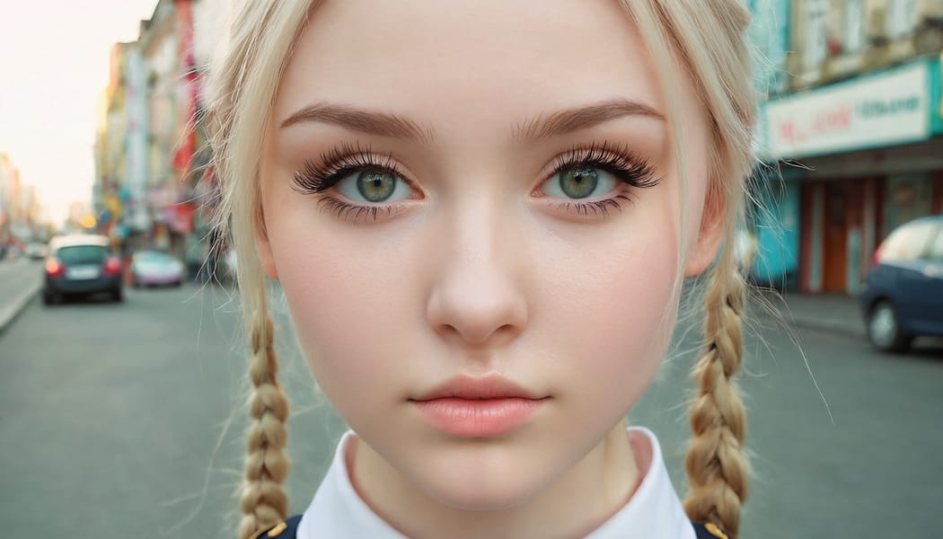 Tags: 21872187, SDXL
{"3": {"inputs": {"seed": 564219051485474, "steps": 32, "cfg": 7.49, "sampler_name": "dpmpp_2m", "scheduler": "karras", "denoise": 1.0, "model": ["27", 0], "positive": ["6", 0], "negative": ["7", 0], "latent_image": ["5", 0]}, "class_type": "KSampler"}, "4": {"inputs": {"ckpt_name": "juggernautxl.safetensors"}, "class_type": "CheckpointLoaderSimple"}, "5": {"inputs": {"width": 1344, "height": 768, "batch_size": 1}, "class_type": "EmptyLatentImage"}, "6": {"inputs": {"text": "19 year old girl, (ukrainian:1.00), (irish:1.05), (eyelashes:1.10), (detailed face:1.13), (seductive facial expression:1.04), (double eyelids:1.03), (slim:1.05), (seductive pose:1.03), (pale skin:1.12), (idol:1.12), (blush:1.07), (beautiful eyes:1.05), (cute:1.01), (in a seductive pose:1.06), (large perky breasts:0.96), (cleavage:1.06), (thigh gap:0.97), (school uniform:0.98), choker, busy street, (skin fuzz:1.02), (RAW:1.09), (film:1.03), (natural looking skin:1.00), (portra:1.09), (soft lighting:1.03), (textured skin:1.07), (detailed skin:1.01), (candid cinema:1.07)", "clip": ["27", 1]}, "class_type": "CLIPTextEncode"}, "7": {"inputs": {"text": "(watermark:1.06), (bad hands:1.10), (distorted:1.12), (open mouth:1.11), (low resolution:1.07), (twisted:1.14), (worst quality:1.11)", "clip": ["27", 1]}, "class_type": "CLIPTextEncode"}, "8": {"inputs": {"samples": ["3", 0], "vae": ["4", 2]}, "class_type": "VAEDecode"}, "25": {"inputs": {"lora_name": "nudify_xl.safetensors", "strength_model": 0.15, "strength_clip": 0.28, "model": ["4", 0], "clip": ["4", 1]}, "class_type": "LoraLoader"}, "26": {"inputs": {"lora_name": "shirtlift_SDXL_v2.safetensors", "strength_model": 0.0, "strength_clip": 0.0, "model": ["25", 0], "clip": ["25", 1]}, "class_type": "LoraLoader"}, "27": {"inputs": {"lora_name": "PerfectEyesXL.safetensors", "strength_model": 0.18, "strength_clip": 0.18, "model": ["26", 0], "clip": ["26", 1]}, "class_type": "LoraLoader"}, "30": {"inputs": {"model_name": "4x_NMKD-Superscale-SP_178000_G.pth"}, "class_type": "UpscaleModelLoader"}, "31": {"inputs": {"upscale_model": ["30", 0], "image": ["8", 0]}, "class_type": "ImageUpscaleWithModel"}, "32": {"inputs": {"upscale_method": "lanczos", "scale_by": 0.5, "image": ["31", 0]}, "class_type": "ImageScaleBy"}, "33": {"inputs": {"pixels": ["32", 0], "vae": ["4", 2]}, "class_type": "VAEEncode"}, "34": {"inputs": {"seed": 564219051485474, "steps": 32, "cfg": 7.49, "sampler_name": "dpmpp_2m", "scheduler": "karras", "denoise": 0.3, "model": ["27", 0], "positive": ["6", 0], "negative": ["7", 0], "latent_image": ["33", 0]}, "class_type": "KSampler"}, "36": {"inputs": {"samples": ["34", 0], "vae": ["4", 2]}, "class_type": "VAEDecode"}, "39": {"inputs": {"filename_prefix": "comfyapi-1732652615603", "images": ["36", 0]}, "class_type": "SaveImage"}}