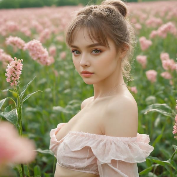 Tags: 21872187, SDXL
{"3": {"inputs": {"seed": 276715603897579, "steps": 64, "cfg": 5.36, "sampler_name": "dpmpp_2m", "scheduler": "karras", "denoise": 1.0, "model": ["27", 0], "positive": ["6", 0], "negative": ["7", 0], "latent_image": ["5", 0]}, "class_type": "KSampler"}, "4": {"inputs": {"ckpt_name": "juggernautxl.safetensors"}, "class_type": "CheckpointLoaderSimple"}, "5": {"inputs": {"width": 1024, "height": 1024, "batch_size": 1}, "class_type": "EmptyLatentImage"}, "6": {"inputs": {"text": "18 year old girl, (ukrainian:1.11), (cute:1.05), (blush:1.02), (eyelashes:0.96), (slim:1.14), (double eyelids:0.96), (seductive facial expression:1.01), (detailed face:1.02), (idol:1.12), (seductive pose:1.08), (temptress:0.99), (sexy lips:0.99), (beautiful eyes:1.02), (perky ass:0.96), (exposed ass:1.00), (looking back:1.04), (sexy ass:1.05), (thigh gap:1.06), wearing (translucent clothes:1.11) on a flower field, (detailed skin:1.07), (skin fuzz:1.06), (film:1.08), (RAW:1.05), (textured skin:1.09), (candid cinema:1.06), (portra:1.08), (soft lighting:1.02), (natural looking skin:1.07)", "clip": ["27", 1]}, "class_type": "CLIPTextEncode"}, "7": {"inputs": {"text": "(watermark:1.11), (open mouth:1.11), (worst quality:1.11), (low resolution:1.05), (twisted:1.10), (distorted:1.07), (bad hands:1.10)", "clip": ["27", 1]}, "class_type": "CLIPTextEncode"}, "8": {"inputs": {"samples": ["3", 0], "vae": ["4", 2]}, "class_type": "VAEDecode"}, "25": {"inputs": {"lora_name": "nudify_xl.safetensors", "strength_model": 0.2, "strength_clip": 0.3, "model": ["4", 0], "clip": ["4", 1]}, "class_type": "LoraLoader"}, "26": {"inputs": {"lora_name": "shirtlift_SDXL_v2.safetensors", "strength_model": 0.01, "strength_clip": 0.15, "model": ["25", 0], "clip": ["25", 1]}, "class_type": "LoraLoader"}, "27": {"inputs": {"lora_name": "PerfectEyesXL.safetensors", "strength_model": 0.09, "strength_clip": 0.17, "model": ["26", 0], "clip": ["26", 1]}, "class_type": "LoraLoader"}, "30": {"inputs": {"model_name": "4x_NMKD-Superscale-SP_178000_G.pth"}, "class_type": "UpscaleModelLoader"}, "31": {"inputs": {"upscale_model": ["30", 0], "image": ["8", 0]}, "class_type": "ImageUpscaleWithModel"}, "32": {"inputs": {"upscale_method": "lanczos", "scale_by": 0.5, "image": ["31", 0]}, "class_type": "ImageScaleBy"}, "33": {"inputs": {"pixels": ["32", 0], "vae": ["4", 2]}, "class_type": "VAEEncode"}, "34": {"inputs": {"seed": 276715603897579, "steps": 64, "cfg": 5.36, "sampler_name": "dpmpp_2m", "scheduler": "karras", "denoise": 0.3, "model": ["27", 0], "positive": ["6", 0], "negative": ["7", 0], "latent_image": ["33", 0]}, "class_type": "KSampler"}, "36": {"inputs": {"samples": ["34", 0], "vae": ["4", 2]}, "class_type": "VAEDecode"}, "39": {"inputs": {"filename_prefix": "comfyapi-1733666867596", "images": ["36", 0]}, "class_type": "SaveImage"}}