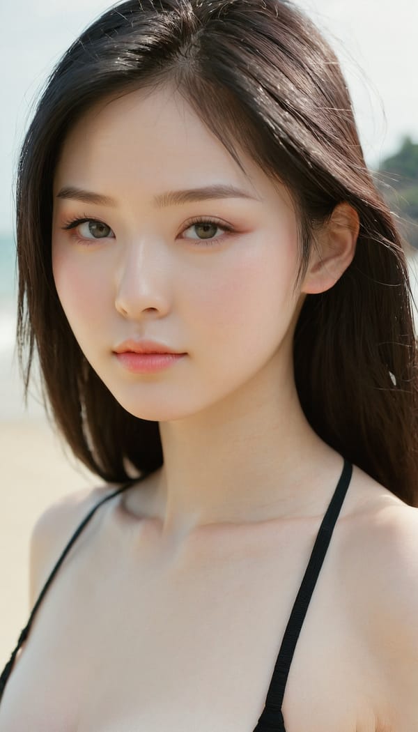 Tags: 21872187, SDXL
{"3": {"inputs": {"seed": 483487359990939, "steps": 64, "cfg": 7.79, "sampler_name": "dpmpp_2m", "scheduler": "karras", "denoise": 1.0, "model": ["27", 0], "positive": ["6", 0], "negative": ["7", 0], "latent_image": ["5", 0]}, "class_type": "KSampler"}, "4": {"inputs": {"ckpt_name": "juggernautxl.safetensors"}, "class_type": "CheckpointLoaderSimple"}, "5": {"inputs": {"width": 768, "height": 1344, "batch_size": 1}, "class_type": "EmptyLatentImage"}, "6": {"inputs": {"text": "20 year old girl, (russian:1.11), (chinese:1.05), (beautiful eyes:0.98), (pale skin:1.02), (seductive facial expression:1.11), (seductive pose:0.97), (idol:1.06), (cute:1.05), (slim:1.03), (double eyelids:0.97), (eyelashes:0.96), (blush:1.06), (detailed face:1.09), (temptress:0.98), (sexy lips:1.05), (in a seductive pose:0.98), (large perky breasts:1.12), (cleavage:0.99), (thigh gap:1.14), wearing (bikini:1.06) at a beach, (natural looking skin:1.08), (candid cinema:1.02), (RAW:1.09), (film:1.08), (portra:1.03), (skin fuzz:1.04), (detailed skin:1.00), (textured skin:1.06), (soft lighting:1.00)", "clip": ["27", 1]}, "class_type": "CLIPTextEncode"}, "7": {"inputs": {"text": "(twisted:1.11), (open mouth:1.08), (low resolution:1.08), (watermark:1.07), (distorted:1.14), (bad hands:1.14), (worst quality:1.13)", "clip": ["27", 1]}, "class_type": "CLIPTextEncode"}, "8": {"inputs": {"samples": ["3", 0], "vae": ["4", 2]}, "class_type": "VAEDecode"}, "25": {"inputs": {"lora_name": "nudify_xl.safetensors", "strength_model": 0.04, "strength_clip": 0.11, "model": ["4", 0], "clip": ["4", 1]}, "class_type": "LoraLoader"}, "26": {"inputs": {"lora_name": "shirtlift_SDXL_v2.safetensors", "strength_model": 0.04, "strength_clip": 0.04, "model": ["25", 0], "clip": ["25", 1]}, "class_type": "LoraLoader"}, "27": {"inputs": {"lora_name": "PerfectEyesXL.safetensors", "strength_model": 0.1, "strength_clip": 0.03, "model": ["26", 0], "clip": ["26", 1]}, "class_type": "LoraLoader"}, "30": {"inputs": {"model_name": "4x_NMKD-Superscale-SP_178000_G.pth"}, "class_type": "UpscaleModelLoader"}, "31": {"inputs": {"upscale_model": ["30", 0], "image": ["8", 0]}, "class_type": "ImageUpscaleWithModel"}, "32": {"inputs": {"upscale_method": "lanczos", "scale_by": 0.5, "image": ["31", 0]}, "class_type": "ImageScaleBy"}, "33": {"inputs": {"pixels": ["32", 0], "vae": ["4", 2]}, "class_type": "VAEEncode"}, "34": {"inputs": {"seed": 483487359990939, "steps": 64, "cfg": 7.79, "sampler_name": "dpmpp_2m", "scheduler": "karras", "denoise": 0.3, "model": ["27", 0], "positive": ["6", 0], "negative": ["7", 0], "latent_image": ["33", 0]}, "class_type": "KSampler"}, "36": {"inputs": {"samples": ["34", 0], "vae": ["4", 2]}, "class_type": "VAEDecode"}, "39": {"inputs": {"filename_prefix": "comfyapi-1731222020429", "images": ["36", 0]}, "class_type": "SaveImage"}}