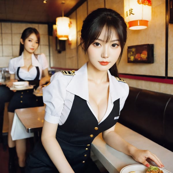 Tags: 21872187, SDXL
{"3": {"inputs": {"seed": 146399383301586, "steps": 64, "cfg": 5.77, "sampler_name": "dpmpp_2m", "scheduler": "karras", "denoise": 1.0, "model": ["27", 0], "positive": ["6", 0], "negative": ["7", 0], "latent_image": ["5", 0]}, "class_type": "KSampler"}, "4": {"inputs": {"ckpt_name": "helloworldxl.safetensors"}, "class_type": "CheckpointLoaderSimple"}, "5": {"inputs": {"width": 1024, "height": 1024, "batch_size": 1}, "class_type": "EmptyLatentImage"}, "6": {"inputs": {"text": "25 year old girl, (chinese:0.96), (russian:1.09), (japanese:1.13), (korean:1.09), (slim:1.09), (seductive pose:0.96), (double eyelids:0.99), (eyelashes:0.97), (sexy lips:0.95), (seductive facial expression:1.08), (temptress:1.06), (beautiful eyes:0.96), (idol:1.03), (pale skin:0.98), (detailed face:1.00), (blush:0.99), (cute:1.08), (in a seductive pose:0.97), (large perky breasts:1.03), (cleavage:0.98), (thigh gap:1.01), (a waitress in uniform:1.07) working at a restaurant, (soft lighting:1.04), (textured skin:1.07), (natural looking skin:1.04), (skin fuzz:1.03), (portra:1.05), (film:1.01), (candid cinema:1.09), (RAW:1.08), (detailed skin:1.07)", "clip": ["27", 1]}, "class_type": "CLIPTextEncode"}, "7": {"inputs": {"text": "(low resolution:1.14), (open mouth:1.10), (twisted:1.05), (worst quality:1.12), (watermark:1.13), (bad hands:1.08), (distorted:1.14)", "clip": ["27", 1]}, "class_type": "CLIPTextEncode"}, "8": {"inputs": {"samples": ["3", 0], "vae": ["4", 2]}, "class_type": "VAEDecode"}, "25": {"inputs": {"lora_name": "nudify_xl.safetensors", "strength_model": 0.03, "strength_clip": 0.15, "model": ["4", 0], "clip": ["4", 1]}, "class_type": "LoraLoader"}, "26": {"inputs": {"lora_name": "shirtlift_SDXL_v2.safetensors", "strength_model": 0.11, "strength_clip": 0.01, "model": ["25", 0], "clip": ["25", 1]}, "class_type": "LoraLoader"}, "27": {"inputs": {"lora_name": "PerfectEyesXL.safetensors", "strength_model": 0.15, "strength_clip": 0.19, "model": ["26", 0], "clip": ["26", 1]}, "class_type": "LoraLoader"}, "30": {"inputs": {"model_name": "4x_NMKD-Superscale-SP_178000_G.pth"}, "class_type": "UpscaleModelLoader"}, "31": {"inputs": {"upscale_model": ["30", 0], "image": ["8", 0]}, "class_type": "ImageUpscaleWithModel"}, "32": {"inputs": {"upscale_method": "lanczos", "scale_by": 0.5, "image": ["31", 0]}, "class_type": "ImageScaleBy"}, "33": {"inputs": {"pixels": ["32", 0], "vae": ["4", 2]}, "class_type": "VAEEncode"}, "34": {"inputs": {"seed": 146399383301586, "steps": 64, "cfg": 5.77, "sampler_name": "dpmpp_2m", "scheduler": "karras", "denoise": 0.3, "model": ["27", 0], "positive": ["6", 0], "negative": ["7", 0], "latent_image": ["33", 0]}, "class_type": "KSampler"}, "36": {"inputs": {"samples": ["34", 0], "vae": ["4", 2]}, "class_type": "VAEDecode"}, "39": {"inputs": {"filename_prefix": "comfyapi-1728232248348", "images": ["36", 0]}, "class_type": "SaveImage"}}