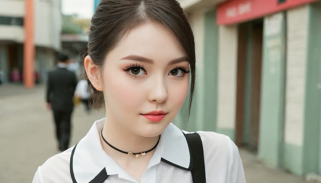Tags: 21872187, SDXL
{"3": {"inputs": {"seed": 855071022633756, "steps": 32, "cfg": 5.22, "sampler_name": "dpmpp_2m", "scheduler": "karras", "denoise": 1.0, "model": ["27", 0], "positive": ["6", 0], "negative": ["7", 0], "latent_image": ["5", 0]}, "class_type": "KSampler"}, "4": {"inputs": {"ckpt_name": "juggernautXL_v8Rundiffusion.safetensors"}, "class_type": "CheckpointLoaderSimple"}, "5": {"inputs": {"width": 1344, "height": 768, "batch_size": 1}, "class_type": "EmptyLatentImage"}, "6": {"inputs": {"text": "27 year old girl, (seductive facial expression:1.11), (pale skin:1.00), (cute:1.10), (temptress:0.98), (blush:1.02), (eyelashes:1.14), (sexy lips:1.08), (seductive pose:0.96), (slim:0.98), (beautiful eyes:1.12), (idol:1.02), (double eyelids:1.08), (detailed face:1.13), (perky ass:1.02), (exposed ass:1.13), (looking back:1.02), (sexy ass:0.95), (thigh gap:1.06), (school uniform:0.98), choker, busy street, (natural looking skin:1.09), (RAW:1.07), (film:1.05), (candid cinema:1.06), (portra:1.06), (soft lighting:1.01), (textured skin:1.06), (detailed skin:1.04), (skin fuzz:1.03)", "clip": ["27", 1]}, "class_type": "CLIPTextEncode"}, "7": {"inputs": {"text": "(twisted:1.05), (open mouth:1.07), (distorted:1.12), (low resolution:1.12), (watermark:1.09), (worst quality:1.12), (bad hands:1.11)", "clip": ["27", 1]}, "class_type": "CLIPTextEncode"}, "8": {"inputs": {"samples": ["3", 0], "vae": ["4", 2]}, "class_type": "VAEDecode"}, "25": {"inputs": {"lora_name": "nudify_xl.safetensors", "strength_model": 0.2, "strength_clip": 0.06, "model": ["4", 0], "clip": ["4", 1]}, "class_type": "LoraLoader"}, "26": {"inputs": {"lora_name": "shirtlift_SDXL_v2.safetensors", "strength_model": 0.12, "strength_clip": 0.05, "model": ["25", 0], "clip": ["25", 1]}, "class_type": "LoraLoader"}, "27": {"inputs": {"lora_name": "PerfectEyesXL.safetensors", "strength_model": 0.07, "strength_clip": 0.14, "model": ["26", 0], "clip": ["26", 1]}, "class_type": "LoraLoader"}, "30": {"inputs": {"model_name": "4x_NMKD-Superscale-SP_178000_G.pth"}, "class_type": "UpscaleModelLoader"}, "31": {"inputs": {"upscale_model": ["30", 0], "image": ["8", 0]}, "class_type": "ImageUpscaleWithModel"}, "32": {"inputs": {"upscale_method": "lanczos", "scale_by": 0.5, "image": ["31", 0]}, "class_type": "ImageScaleBy"}, "33": {"inputs": {"pixels": ["32", 0], "vae": ["4", 2]}, "class_type": "VAEEncode"}, "34": {"inputs": {"seed": 855071022633756, "steps": 32, "cfg": 5.22, "sampler_name": "dpmpp_2m", "scheduler": "karras", "denoise": 0.3, "model": ["27", 0], "positive": ["6", 0], "negative": ["7", 0], "latent_image": ["33", 0]}, "class_type": "KSampler"}, "36": {"inputs": {"samples": ["34", 0], "vae": ["4", 2]}, "class_type": "VAEDecode"}, "39": {"inputs": {"filename_prefix": "comfyapi-1706605583998", "images": ["36", 0]}, "class_type": "SaveImage"}}