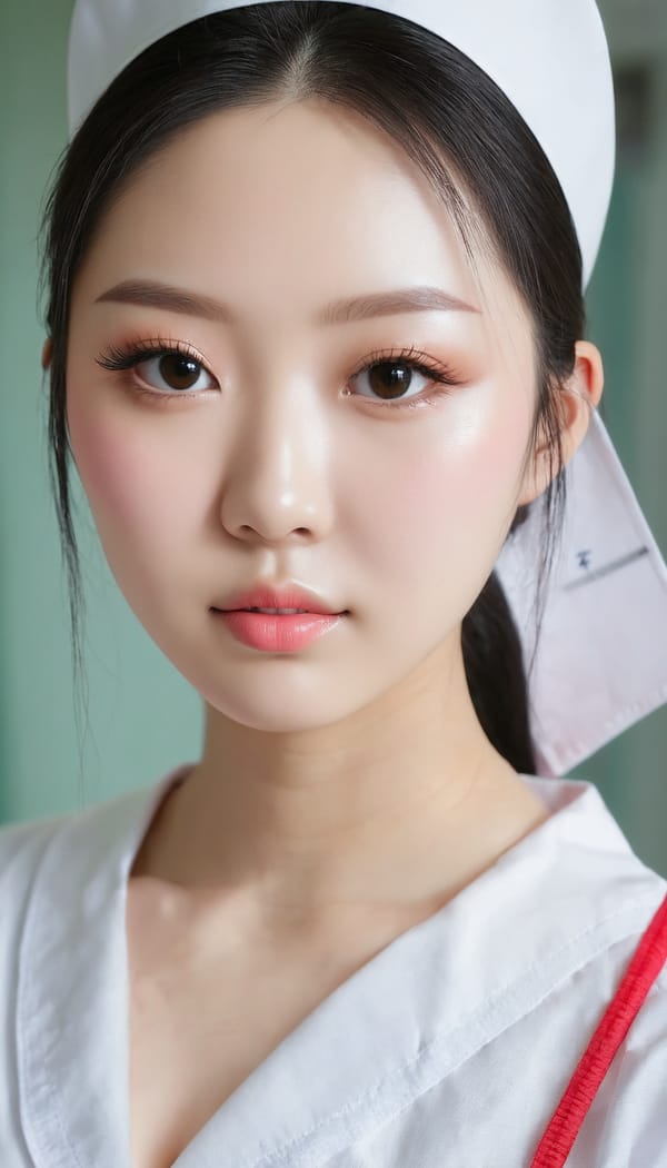 Tags: 21872187, SDXL
{"3": {"inputs": {"seed": 565324757266911, "steps": 32, "cfg": 6.68, "sampler_name": "dpmpp_2m", "scheduler": "karras", "denoise": 1.0, "model": ["27", 0], "positive": ["6", 0], "negative": ["7", 0], "latent_image": ["5", 0]}, "class_type": "KSampler"}, "4": {"inputs": {"ckpt_name": "juggernautxl.safetensors"}, "class_type": "CheckpointLoaderSimple"}, "5": {"inputs": {"width": 768, "height": 1344, "batch_size": 1}, "class_type": "EmptyLatentImage"}, "6": {"inputs": {"text": "19 year old girl, (chinese:0.98), (double eyelids:1.10), (idol:1.02), (cute:0.96), (pale skin:0.99), (sexy lips:1.09), (blush:1.09), (seductive facial expression:1.07), (slim:1.01), (eyelashes:1.14), (seductive pose:0.97), (temptress:1.01), (detailed face:1.11), (beautiful eyes:0.97), (in a seductive pose:1.02), (large perky breasts:1.05), (cleavage:1.10), (thigh gap:1.01), (nurse in uniform:1.05) working in a hospital ward, (candid cinema:1.00), (portra:1.00), (soft lighting:1.05), (detailed skin:1.03), (film:1.03), (textured skin:1.01), (RAW:1.01), (skin fuzz:1.05), (natural looking skin:1.04)", "clip": ["27", 1]}, "class_type": "CLIPTextEncode"}, "7": {"inputs": {"text": "(twisted:1.09), (bad hands:1.10), (distorted:1.14), (low resolution:1.12), (watermark:1.12), (worst quality:1.08), (open mouth:1.09)", "clip": ["27", 1]}, "class_type": "CLIPTextEncode"}, "8": {"inputs": {"samples": ["3", 0], "vae": ["4", 2]}, "class_type": "VAEDecode"}, "25": {"inputs": {"lora_name": "nudify_xl.safetensors", "strength_model": 0.06, "strength_clip": 0.36, "model": ["4", 0], "clip": ["4", 1]}, "class_type": "LoraLoader"}, "26": {"inputs": {"lora_name": "shirtlift_SDXL_v2.safetensors", "strength_model": 0.01, "strength_clip": 0.16, "model": ["25", 0], "clip": ["25", 1]}, "class_type": "LoraLoader"}, "27": {"inputs": {"lora_name": "PerfectEyesXL.safetensors", "strength_model": 0.08, "strength_clip": 0.06, "model": ["26", 0], "clip": ["26", 1]}, "class_type": "LoraLoader"}, "30": {"inputs": {"model_name": "4x_NMKD-Superscale-SP_178000_G.pth"}, "class_type": "UpscaleModelLoader"}, "31": {"inputs": {"upscale_model": ["30", 0], "image": ["8", 0]}, "class_type": "ImageUpscaleWithModel"}, "32": {"inputs": {"upscale_method": "lanczos", "scale_by": 0.5, "image": ["31", 0]}, "class_type": "ImageScaleBy"}, "33": {"inputs": {"pixels": ["32", 0], "vae": ["4", 2]}, "class_type": "VAEEncode"}, "34": {"inputs": {"seed": 565324757266911, "steps": 32, "cfg": 6.68, "sampler_name": "dpmpp_2m", "scheduler": "karras", "denoise": 0.3, "model": ["27", 0], "positive": ["6", 0], "negative": ["7", 0], "latent_image": ["33", 0]}, "class_type": "KSampler"}, "36": {"inputs": {"samples": ["34", 0], "vae": ["4", 2]}, "class_type": "VAEDecode"}, "39": {"inputs": {"filename_prefix": "comfyapi-1716186060117", "images": ["36", 0]}, "class_type": "SaveImage"}}