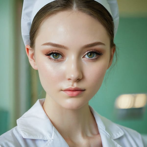 Tags: 21872187, SDXL
{"3": {"inputs": {"seed": 619094649993611, "steps": 32, "cfg": 7.63, "sampler_name": "dpmpp_2m", "scheduler": "karras", "denoise": 1.0, "model": ["27", 0], "positive": ["6", 0], "negative": ["7", 0], "latent_image": ["5", 0]}, "class_type": "KSampler"}, "4": {"inputs": {"ckpt_name": "juggernautxl.safetensors"}, "class_type": "CheckpointLoaderSimple"}, "5": {"inputs": {"width": 1024, "height": 1024, "batch_size": 1}, "class_type": "EmptyLatentImage"}, "6": {"inputs": {"text": "21 year old girl, (russian:1.10), (ukrainian:1.13), (double eyelids:0.97), (eyelashes:1.13), (seductive pose:0.98), (temptress:1.08), (detailed face:1.09), (pale skin:1.05), (blush:0.95), (sexy lips:0.95), (cute:1.09), (slim:1.13), (seductive facial expression:1.01), (beautiful eyes:1.02), (in a seductive pose:1.12), (large perky breasts:0.96), (cleavage:1.06), (thigh gap:1.07), (nurse in uniform:1.09) working in a hospital ward, (RAW:1.04), (skin fuzz:1.09), (natural looking skin:1.06), (textured skin:1.09), (film:1.01), (detailed skin:1.00), (candid cinema:1.02), (portra:1.03), (soft lighting:1.09)", "clip": ["27", 1]}, "class_type": "CLIPTextEncode"}, "7": {"inputs": {"text": "(distorted:1.14), (bad hands:1.12), (open mouth:1.06), (twisted:1.08), (watermark:1.10), (worst quality:1.08), (low resolution:1.13)", "clip": ["27", 1]}, "class_type": "CLIPTextEncode"}, "8": {"inputs": {"samples": ["3", 0], "vae": ["4", 2]}, "class_type": "VAEDecode"}, "25": {"inputs": {"lora_name": "nudify_xl.safetensors", "strength_model": 0.09, "strength_clip": 0.06, "model": ["4", 0], "clip": ["4", 1]}, "class_type": "LoraLoader"}, "26": {"inputs": {"lora_name": "shirtlift_SDXL_v2.safetensors", "strength_model": 0.02, "strength_clip": 0.04, "model": ["25", 0], "clip": ["25", 1]}, "class_type": "LoraLoader"}, "27": {"inputs": {"lora_name": "PerfectEyesXL.safetensors", "strength_model": 0.11, "strength_clip": 0.08, "model": ["26", 0], "clip": ["26", 1]}, "class_type": "LoraLoader"}, "30": {"inputs": {"model_name": "4x_NMKD-Superscale-SP_178000_G.pth"}, "class_type": "UpscaleModelLoader"}, "31": {"inputs": {"upscale_model": ["30", 0], "image": ["8", 0]}, "class_type": "ImageUpscaleWithModel"}, "32": {"inputs": {"upscale_method": "lanczos", "scale_by": 0.5, "image": ["31", 0]}, "class_type": "ImageScaleBy"}, "33": {"inputs": {"pixels": ["32", 0], "vae": ["4", 2]}, "class_type": "VAEEncode"}, "34": {"inputs": {"seed": 619094649993611, "steps": 32, "cfg": 7.63, "sampler_name": "dpmpp_2m", "scheduler": "karras", "denoise": 0.3, "model": ["27", 0], "positive": ["6", 0], "negative": ["7", 0], "latent_image": ["33", 0]}, "class_type": "KSampler"}, "36": {"inputs": {"samples": ["34", 0], "vae": ["4", 2]}, "class_type": "VAEDecode"}, "39": {"inputs": {"filename_prefix": "comfyapi-1716024123212", "images": ["36", 0]}, "class_type": "SaveImage"}}