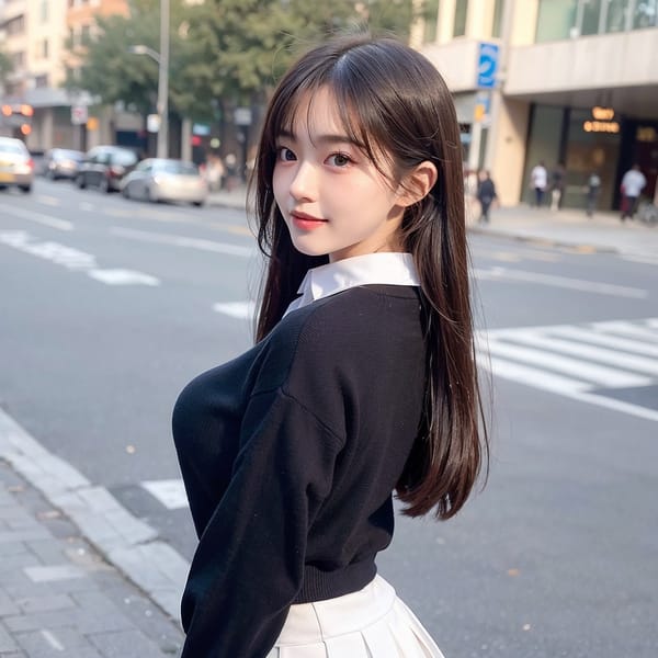 Tags: 21872187
<lora:mix4:0.40>, <lora:taiwanDollLikeness_v20:0.40>, (school uniform:1.17), (large breasts:1.15), choker, busy street in urban city, (perky ass:1.13), (exposed ass:1.13), (looking back:0.91), <lora:Addams:0.25>, extremely detailed eyes, extremely detailed face, cute, (photorealistic:0.93), seductive smile, double eyelids, eyelashes, pale skin, perky breasts, full body portrait, textured skin, 4K, RAW, tall, delicate and beautiful girl, 1girl, (stunningly attractive:1.10)
Negative prompt: sketches, paintings, anime, black and white, ugly, fat, (normal quality:1.98), (worst quality:2.08)
Steps: 32, Sampler: DPM++ 2M Karras, CFG scale: 5.34, Seed: 215017900, Size: 512x512, Model hash: fc2511737a, Model: chilloutmix_NiPrunedFp32Fix, Seed resize from: -1x-1, Denoising strength: 0.5, Version: v1.2.1, Hires upscale: 2.0, Hires steps: 16, Hires upscaler: ESRGAN_4x