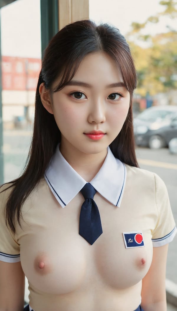 Tags: 21872187, SDXL
{"3": {"inputs": {"seed": 178156699282414, "steps": 32, "cfg": 5.11, "sampler_name": "dpmpp_2m", "scheduler": "karras", "denoise": 1.0, "model": ["27", 0], "positive": ["6", 0], "negative": ["7", 0], "latent_image": ["5", 0]}, "class_type": "KSampler"}, "4": {"inputs": {"ckpt_name": "juggernautXL_v8Rundiffusion.safetensors"}, "class_type": "CheckpointLoaderSimple"}, "5": {"inputs": {"width": 768, "height": 1344, "batch_size": 1}, "class_type": "EmptyLatentImage"}, "6": {"inputs": {"text": "24 year old girl, (korean:1.13), (detailed face:1.13), (double eyelids:1.02), (beautiful eyes:1.06), (idol:1.03), (pale skin:1.07), (cute:0.99), (blush:1.01), (seductive pose:1.14), (sexy lips:0.96), (eyelashes:0.99), (slim:1.13), (seductive facial expression:1.04), (in a seductive pose:1.02), (large perky breasts:1.10), (cleavage:1.06), (thigh gap:0.96), (school uniform:1.13), choker, busy street, (film:1.08), (skin fuzz:1.08), (candid cinema:1.01), (soft lighting:1.03), (detailed skin:1.02), (portra:1.01), (natural looking skin:1.06), (textured skin:1.00)", "clip": ["27", 1]}, "class_type": "CLIPTextEncode"}, "7": {"inputs": {"text": "(low resolution:1.09), (distorted:1.08), (bad hands:1.12), (open mouth:1.09), (worst quality:1.07), (watermark:1.13), (twisted:1.06)", "clip": ["27", 1]}, "class_type": "CLIPTextEncode"}, "8": {"inputs": {"samples": ["3", 0], "vae": ["4", 2]}, "class_type": "VAEDecode"}, "25": {"inputs": {"lora_name": "nudify_xl.safetensors", "strength_model": 0.06, "strength_clip": 0.27, "model": ["4", 0], "clip": ["4", 1]}, "class_type": "LoraLoader"}, "26": {"inputs": {"lora_name": "shirtlift_SDXL_v2.safetensors", "strength_model": 0.13, "strength_clip": 0.08, "model": ["25", 0], "clip": ["25", 1]}, "class_type": "LoraLoader"}, "27": {"inputs": {"lora_name": "PerfectEyesXL.safetensors", "strength_model": 0.18, "strength_clip": 0.15, "model": ["26", 0], "clip": ["26", 1]}, "class_type": "LoraLoader"}, "30": {"inputs": {"model_name": "4x_NMKD-Superscale-SP_178000_G.pth"}, "class_type": "UpscaleModelLoader"}, "31": {"inputs": {"upscale_model": ["30", 0], "image": ["8", 0]}, "class_type": "ImageUpscaleWithModel"}, "32": {"inputs": {"upscale_method": "lanczos", "scale_by": 0.5, "image": ["31", 0]}, "class_type": "ImageScaleBy"}, "33": {"inputs": {"pixels": ["32", 0], "vae": ["4", 2]}, "class_type": "VAEEncode"}, "34": {"inputs": {"seed": 178156699282414, "steps": 32, "cfg": 5.11, "sampler_name": "dpmpp_2m", "scheduler": "karras", "denoise": 0.3, "model": ["27", 0], "positive": ["6", 0], "negative": ["7", 0], "latent_image": ["33", 0]}, "class_type": "KSampler"}, "36": {"inputs": {"samples": ["34", 0], "vae": ["4", 2]}, "class_type": "VAEDecode"}, "39": {"inputs": {"filename_prefix": "comfyapi-1707398816952", "images": ["36", 0]}, "class_type": "SaveImage"}}