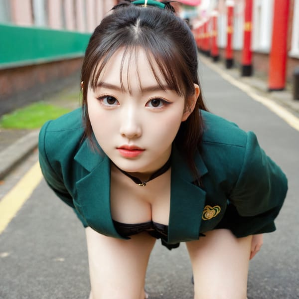 Tags: 21872187, SDXL
{"3": {"inputs": {"seed": 456849513745156, "steps": 32, "cfg": 7.61, "sampler_name": "dpmpp_2m", "scheduler": "karras", "denoise": 1.0, "model": ["27", 0], "positive": ["6", 0], "negative": ["7", 0], "latent_image": ["5", 0]}, "class_type": "KSampler"}, "4": {"inputs": {"ckpt_name": "leosamsHelloworldSDXL_helloworldSDXL32DPO.safetensors"}, "class_type": "CheckpointLoaderSimple"}, "5": {"inputs": {"width": 1024, "height": 1024, "batch_size": 1}, "class_type": "EmptyLatentImage"}, "6": {"inputs": {"text": "28 year old girl, (irish:1.08), (chinese:1.01), (temptress:0.96), (seductive pose:0.95), (detailed face:1.13), (pale skin:1.09), (idol:1.00), (cute:0.96), (seductive facial expression:0.99), (beautiful eyes:1.10), (slim:1.14), (blush:1.05), (sexy lips:0.96), (eyelashes:1.10), (double eyelids:1.01), (on all fours:1.08), (spreading ass cheeks:1.10), (from behind:0.95), (backboob:1.12), (school uniform:0.97), choker, busy street, (film:1.07), (skin fuzz:1.08), (detailed skin:1.06), (candid cinema:1.01), (portra:1.04), (soft lighting:1.06), (RAW:1.04), (natural looking skin:1.02), (textured skin:1.05)", "clip": ["27", 1]}, "class_type": "CLIPTextEncode"}, "7": {"inputs": {"text": "(watermark:1.07), (open mouth:1.07), (twisted:1.08), (distorted:1.11), (low resolution:1.05), (bad hands:1.08), (worst quality:1.05)", "clip": ["27", 1]}, "class_type": "CLIPTextEncode"}, "8": {"inputs": {"samples": ["3", 0], "vae": ["4", 2]}, "class_type": "VAEDecode"}, "25": {"inputs": {"lora_name": "nudify_xl.safetensors", "strength_model": 0.31, "strength_clip": 0.27, "model": ["4", 0], "clip": ["4", 1]}, "class_type": "LoraLoader"}, "26": {"inputs": {"lora_name": "shirtlift_SDXL_v2.safetensors", "strength_model": 0.11, "strength_clip": 0.15, "model": ["25", 0], "clip": ["25", 1]}, "class_type": "LoraLoader"}, "27": {"inputs": {"lora_name": "PerfectEyesXL.safetensors", "strength_model": 0.07, "strength_clip": 0.13, "model": ["26", 0], "clip": ["26", 1]}, "class_type": "LoraLoader"}, "30": {"inputs": {"model_name": "4x_NMKD-Superscale-SP_178000_G.pth"}, "class_type": "UpscaleModelLoader"}, "31": {"inputs": {"upscale_model": ["30", 0], "image": ["8", 0]}, "class_type": "ImageUpscaleWithModel"}, "32": {"inputs": {"upscale_method": "lanczos", "scale_by": 0.5, "image": ["31", 0]}, "class_type": "ImageScaleBy"}, "33": {"inputs": {"pixels": ["32", 0], "vae": ["4", 2]}, "class_type": "VAEEncode"}, "34": {"inputs": {"seed": 456849513745156, "steps": 32, "cfg": 7.61, "sampler_name": "dpmpp_2m", "scheduler": "karras", "denoise": 0.3, "model": ["27", 0], "positive": ["6", 0], "negative": ["7", 0], "latent_image": ["33", 0]}, "class_type": "KSampler"}, "36": {"inputs": {"samples": ["34", 0], "vae": ["4", 2]}, "class_type": "VAEDecode"}, "39": {"inputs": {"filename_prefix": "comfyapi-1707532413853", "images": ["36", 0]}, "class_type": "SaveImage"}}