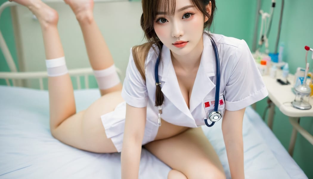 Tags: 21872187, SDXL
{"3": {"inputs": {"seed": 587514541214059, "steps": 64, "cfg": 6.58, "sampler_name": "dpmpp_2m", "scheduler": "karras", "denoise": 1.0, "model": ["27", 0], "positive": ["6", 0], "negative": ["7", 0], "latent_image": ["5", 0]}, "class_type": "KSampler"}, "4": {"inputs": {"ckpt_name": "helloworldxl.safetensors"}, "class_type": "CheckpointLoaderSimple"}, "5": {"inputs": {"width": 1344, "height": 768, "batch_size": 1}, "class_type": "EmptyLatentImage"}, "6": {"inputs": {"text": "27 year old girl, (japanese:1.06), (korean:1.06), (chinese:1.14), (cute:1.00), (seductive facial expression:0.97), (temptress:1.04), (idol:1.00), (sexy lips:1.14), (eyelashes:1.14), (slim:1.05), (double eyelids:1.08), (beautiful eyes:0.96), (blush:1.05), (seductive pose:0.99), (pale skin:1.12), (in a seductive pose:1.07), (large perky breasts:1.04), (cleavage:1.05), (thigh gap:1.14), (nurse in uniform:1.14) working in a hospital ward, (textured skin:1.07), (skin fuzz:1.03), (detailed skin:1.04), (natural looking skin:1.07), (soft lighting:1.03), (film:1.01), (candid cinema:1.03), (RAW:1.09), (portra:1.04)", "clip": ["27", 1]}, "class_type": "CLIPTextEncode"}, "7": {"inputs": {"text": "(open mouth:1.11), (distorted:1.11), (bad hands:1.14), (watermark:1.12), (worst quality:1.10), (low resolution:1.14), (twisted:1.09)", "clip": ["27", 1]}, "class_type": "CLIPTextEncode"}, "8": {"inputs": {"samples": ["3", 0], "vae": ["4", 2]}, "class_type": "VAEDecode"}, "25": {"inputs": {"lora_name": "nudify_xl.safetensors", "strength_model": 0.15, "strength_clip": 0.19, "model": ["4", 0], "clip": ["4", 1]}, "class_type": "LoraLoader"}, "26": {"inputs": {"lora_name": "shirtlift_SDXL_v2.safetensors", "strength_model": 0.01, "strength_clip": 0.17, "model": ["25", 0], "clip": ["25", 1]}, "class_type": "LoraLoader"}, "27": {"inputs": {"lora_name": "PerfectEyesXL.safetensors", "strength_model": 0.12, "strength_clip": 0.18, "model": ["26", 0], "clip": ["26", 1]}, "class_type": "LoraLoader"}, "30": {"inputs": {"model_name": "4x_NMKD-Superscale-SP_178000_G.pth"}, "class_type": "UpscaleModelLoader"}, "31": {"inputs": {"upscale_model": ["30", 0], "image": ["8", 0]}, "class_type": "ImageUpscaleWithModel"}, "32": {"inputs": {"upscale_method": "lanczos", "scale_by": 0.5, "image": ["31", 0]}, "class_type": "ImageScaleBy"}, "33": {"inputs": {"pixels": ["32", 0], "vae": ["4", 2]}, "class_type": "VAEEncode"}, "34": {"inputs": {"seed": 587514541214059, "steps": 64, "cfg": 6.58, "sampler_name": "dpmpp_2m", "scheduler": "karras", "denoise": 0.3, "model": ["27", 0], "positive": ["6", 0], "negative": ["7", 0], "latent_image": ["33", 0]}, "class_type": "KSampler"}, "36": {"inputs": {"samples": ["34", 0], "vae": ["4", 2]}, "class_type": "VAEDecode"}, "39": {"inputs": {"filename_prefix": "comfyapi-1711064851038", "images": ["36", 0]}, "class_type": "SaveImage"}}