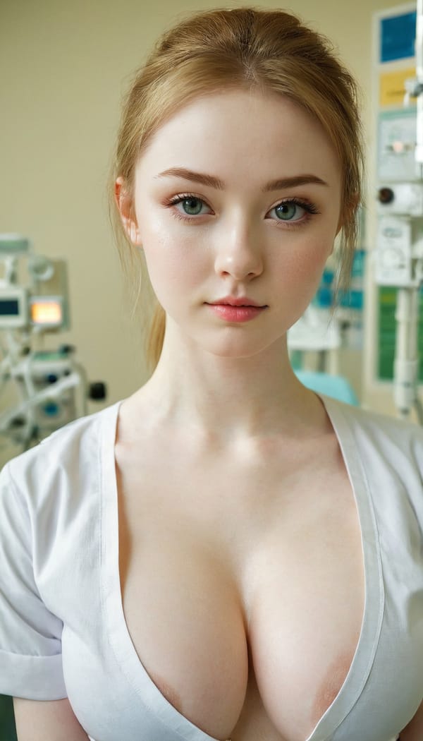 Tags: 21872187, SDXL
{"3": {"inputs": {"seed": 283411063669468, "steps": 32, "cfg": 6.13, "sampler_name": "dpmpp_2m", "scheduler": "karras", "denoise": 1.0, "model": ["27", 0], "positive": ["6", 0], "negative": ["7", 0], "latent_image": ["5", 0]}, "class_type": "KSampler"}, "4": {"inputs": {"ckpt_name": "juggernautxl.safetensors"}, "class_type": "CheckpointLoaderSimple"}, "5": {"inputs": {"width": 768, "height": 1344, "batch_size": 1}, "class_type": "EmptyLatentImage"}, "6": {"inputs": {"text": "23 year old girl, (irish:1.11), (slim:1.09), (beautiful eyes:0.95), (seductive facial expression:1.13), (double eyelids:1.02), (pale skin:1.13), (seductive pose:1.06), (blush:1.09), (idol:1.04), (temptress:1.13), (eyelashes:1.00), (cute:1.05), (detailed face:1.08), (in a seductive pose:1.08), (large perky breasts:1.14), (cleavage:1.05), (thigh gap:1.14), (nurse in uniform:1.05) working in a hospital ward, (portra:1.02), (skin fuzz:1.01), (film:1.00), (natural looking skin:1.07), (textured skin:1.06), (candid cinema:1.00), (soft lighting:1.06), (RAW:1.04)", "clip": ["27", 1]}, "class_type": "CLIPTextEncode"}, "7": {"inputs": {"text": "(bad hands:1.09), (worst quality:1.11), (open mouth:1.12), (twisted:1.06), (low resolution:1.11), (distorted:1.11), (watermark:1.06)", "clip": ["27", 1]}, "class_type": "CLIPTextEncode"}, "8": {"inputs": {"samples": ["3", 0], "vae": ["4", 2]}, "class_type": "VAEDecode"}, "25": {"inputs": {"lora_name": "nudify_xl.safetensors", "strength_model": 0.06, "strength_clip": 0.11, "model": ["4", 0], "clip": ["4", 1]}, "class_type": "LoraLoader"}, "26": {"inputs": {"lora_name": "shirtlift_SDXL_v2.safetensors", "strength_model": 0.1, "strength_clip": 0.04, "model": ["25", 0], "clip": ["25", 1]}, "class_type": "LoraLoader"}, "27": {"inputs": {"lora_name": "PerfectEyesXL.safetensors", "strength_model": 0.09, "strength_clip": 0.1, "model": ["26", 0], "clip": ["26", 1]}, "class_type": "LoraLoader"}, "30": {"inputs": {"model_name": "4x_NMKD-Superscale-SP_178000_G.pth"}, "class_type": "UpscaleModelLoader"}, "31": {"inputs": {"upscale_model": ["30", 0], "image": ["8", 0]}, "class_type": "ImageUpscaleWithModel"}, "32": {"inputs": {"upscale_method": "lanczos", "scale_by": 0.5, "image": ["31", 0]}, "class_type": "ImageScaleBy"}, "33": {"inputs": {"pixels": ["32", 0], "vae": ["4", 2]}, "class_type": "VAEEncode"}, "34": {"inputs": {"seed": 283411063669468, "steps": 32, "cfg": 6.13, "sampler_name": "dpmpp_2m", "scheduler": "karras", "denoise": 0.3, "model": ["27", 0], "positive": ["6", 0], "negative": ["7", 0], "latent_image": ["33", 0]}, "class_type": "KSampler"}, "36": {"inputs": {"samples": ["34", 0], "vae": ["4", 2]}, "class_type": "VAEDecode"}, "39": {"inputs": {"filename_prefix": "comfyapi-1735388416288", "images": ["36", 0]}, "class_type": "SaveImage"}}