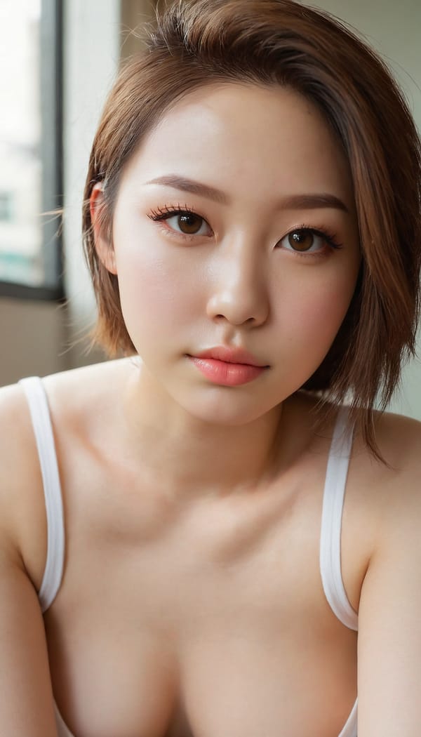 Tags: 21872187, SDXL
{"3": {"inputs": {"seed": 214905209598422, "steps": 64, "cfg": 6.07, "sampler_name": "dpmpp_2m", "scheduler": "karras", "denoise": 1.0, "model": ["27", 0], "positive": ["6", 0], "negative": ["7", 0], "latent_image": ["5", 0]}, "class_type": "KSampler"}, "4": {"inputs": {"ckpt_name": "juggernautxl.safetensors"}, "class_type": "CheckpointLoaderSimple"}, "5": {"inputs": {"width": 768, "height": 1344, "batch_size": 1}, "class_type": "EmptyLatentImage"}, "6": {"inputs": {"text": "27 year old girl, (idol:1.01), (eyelashes:1.01), (cute:0.98), (seductive facial expression:0.97), (double eyelids:0.95), (seductive pose:1.09), (detailed face:0.99), (pale skin:1.06), (slim:1.11), (beautiful eyes:1.00), (sexy lips:1.06), (blush:1.12), (on all fours:1.12), (spreading ass cheeks:1.13), (from behind:1.12), (backboob:0.95), (white tanktop:1.09), busy street, (portra:1.04), (detailed skin:1.07), (natural looking skin:1.02), (film:1.02), (skin fuzz:1.01), (RAW:1.07), (textured skin:1.00), (candid cinema:1.02), (soft lighting:1.08)", "clip": ["27", 1]}, "class_type": "CLIPTextEncode"}, "7": {"inputs": {"text": "(bad hands:1.07), (open mouth:1.09), (worst quality:1.08), (watermark:1.10), (distorted:1.12), (twisted:1.06), (low resolution:1.11)", "clip": ["27", 1]}, "class_type": "CLIPTextEncode"}, "8": {"inputs": {"samples": ["3", 0], "vae": ["4", 2]}, "class_type": "VAEDecode"}, "25": {"inputs": {"lora_name": "nudify_xl.safetensors", "strength_model": 0.15, "strength_clip": 0.1, "model": ["4", 0], "clip": ["4", 1]}, "class_type": "LoraLoader"}, "26": {"inputs": {"lora_name": "shirtlift_SDXL_v2.safetensors", "strength_model": 0.07, "strength_clip": 0.14, "model": ["25", 0], "clip": ["25", 1]}, "class_type": "LoraLoader"}, "27": {"inputs": {"lora_name": "PerfectEyesXL.safetensors", "strength_model": 0.07, "strength_clip": 0.14, "model": ["26", 0], "clip": ["26", 1]}, "class_type": "LoraLoader"}, "30": {"inputs": {"model_name": "4x_NMKD-Superscale-SP_178000_G.pth"}, "class_type": "UpscaleModelLoader"}, "31": {"inputs": {"upscale_model": ["30", 0], "image": ["8", 0]}, "class_type": "ImageUpscaleWithModel"}, "32": {"inputs": {"upscale_method": "lanczos", "scale_by": 0.5, "image": ["31", 0]}, "class_type": "ImageScaleBy"}, "33": {"inputs": {"pixels": ["32", 0], "vae": ["4", 2]}, "class_type": "VAEEncode"}, "34": {"inputs": {"seed": 214905209598422, "steps": 64, "cfg": 6.07, "sampler_name": "dpmpp_2m", "scheduler": "karras", "denoise": 0.3, "model": ["27", 0], "positive": ["6", 0], "negative": ["7", 0], "latent_image": ["33", 0]}, "class_type": "KSampler"}, "36": {"inputs": {"samples": ["34", 0], "vae": ["4", 2]}, "class_type": "VAEDecode"}, "39": {"inputs": {"filename_prefix": "comfyapi-1716458913009", "images": ["36", 0]}, "class_type": "SaveImage"}}