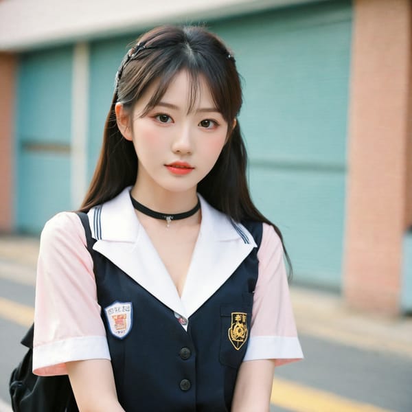 Tags: 21872187, SDXL
{"3": {"inputs": {"seed": 927076247466360, "steps": 32, "cfg": 7.22, "sampler_name": "dpmpp_2m", "scheduler": "karras", "denoise": 1.0, "model": ["27", 0], "positive": ["6", 0], "negative": ["7", 0], "latent_image": ["5", 0]}, "class_type": "KSampler"}, "4": {"inputs": {"ckpt_name": "leosamsHelloworldSDXL_helloworldSDXL32DPO.safetensors"}, "class_type": "CheckpointLoaderSimple"}, "5": {"inputs": {"width": 1024, "height": 1024, "batch_size": 1}, "class_type": "EmptyLatentImage"}, "6": {"inputs": {"text": "24 year old girl, (korean:1.02), (detailed face:1.03), (pale skin:1.00), (cute:0.99), (slim:1.04), (double eyelids:0.95), (beautiful eyes:1.11), (sexy lips:0.99), (eyelashes:1.02), (seductive facial expression:1.00), (temptress:1.01), (idol:1.13), (blush:1.09), (in a seductive pose:1.03), (large perky breasts:1.02), (cleavage:1.13), (thigh gap:0.98), (school uniform:1.08), choker, busy street, (natural looking skin:1.00), (textured skin:1.04), (skin fuzz:1.03), (film:1.02), (portra:1.03), (candid cinema:1.08), (detailed skin:1.01), (RAW:1.05), (soft lighting:1.08)", "clip": ["27", 1]}, "class_type": "CLIPTextEncode"}, "7": {"inputs": {"text": "(twisted:1.06), (open mouth:1.14), (watermark:1.11), (low resolution:1.14), (bad hands:1.07), (worst quality:1.06), (distorted:1.08)", "clip": ["27", 1]}, "class_type": "CLIPTextEncode"}, "8": {"inputs": {"samples": ["3", 0], "vae": ["4", 2]}, "class_type": "VAEDecode"}, "25": {"inputs": {"lora_name": "nudify_xl.safetensors", "strength_model": 0.19, "strength_clip": 0.14, "model": ["4", 0], "clip": ["4", 1]}, "class_type": "LoraLoader"}, "26": {"inputs": {"lora_name": "shirtlift_SDXL_v2.safetensors", "strength_model": 0.03, "strength_clip": 0.08, "model": ["25", 0], "clip": ["25", 1]}, "class_type": "LoraLoader"}, "27": {"inputs": {"lora_name": "PerfectEyesXL.safetensors", "strength_model": 0.04, "strength_clip": 0.08, "model": ["26", 0], "clip": ["26", 1]}, "class_type": "LoraLoader"}, "30": {"inputs": {"model_name": "4x_NMKD-Superscale-SP_178000_G.pth"}, "class_type": "UpscaleModelLoader"}, "31": {"inputs": {"upscale_model": ["30", 0], "image": ["8", 0]}, "class_type": "ImageUpscaleWithModel"}, "32": {"inputs": {"upscale_method": "lanczos", "scale_by": 0.5, "image": ["31", 0]}, "class_type": "ImageScaleBy"}, "33": {"inputs": {"pixels": ["32", 0], "vae": ["4", 2]}, "class_type": "VAEEncode"}, "34": {"inputs": {"seed": 927076247466360, "steps": 32, "cfg": 7.22, "sampler_name": "dpmpp_2m", "scheduler": "karras", "denoise": 0.3, "model": ["27", 0], "positive": ["6", 0], "negative": ["7", 0], "latent_image": ["33", 0]}, "class_type": "KSampler"}, "36": {"inputs": {"samples": ["34", 0], "vae": ["4", 2]}, "class_type": "VAEDecode"}, "39": {"inputs": {"filename_prefix": "comfyapi-1707454217552", "images": ["36", 0]}, "class_type": "SaveImage"}}