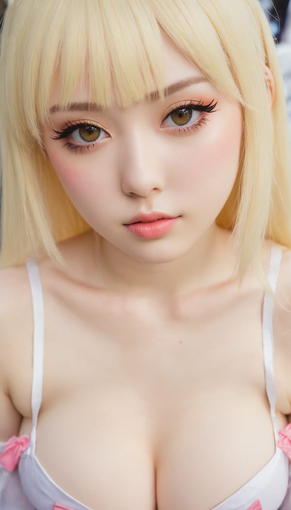 Tags: 21872187, SDXL
{"3": {"inputs": {"seed": 920244629411875, "steps": 64, "cfg": 5.31, "sampler_name": "dpmpp_2m", "scheduler": "karras", "denoise": 1.0, "model": ["27", 0], "positive": ["6", 0], "negative": ["7", 0], "latent_image": ["5", 0]}, "class_type": "KSampler"}, "4": {"inputs": {"ckpt_name": "juggernautxl.safetensors"}, "class_type": "CheckpointLoaderSimple"}, "5": {"inputs": {"width": 768, "height": 1344, "batch_size": 1}, "class_type": "EmptyLatentImage"}, "6": {"inputs": {"text": "18 year old girl, (detailed face:0.96), (beautiful eyes:1.01), (cute:0.96), (seductive facial expression:0.95), (idol:0.95), (slim:1.08), (eyelashes:0.97), (seductive pose:1.02), (pale skin:1.11), (blush:1.07), (sexy lips:1.12), (temptress:1.04), (double eyelids:1.01), (in a seductive pose:1.13), (large perky breasts:1.02), (cleavage:1.10), (thigh gap:1.04), (in a cosplay:1.00) at comiket posing for camera, (film:1.07), (candid cinema:1.07), (detailed skin:1.08), (RAW:1.03), (natural looking skin:1.05), (textured skin:1.06), (portra:1.09), (skin fuzz:1.00), (soft lighting:1.00)", "clip": ["27", 1]}, "class_type": "CLIPTextEncode"}, "7": {"inputs": {"text": "(open mouth:1.14), (low resolution:1.07), (watermark:1.06), (worst quality:1.14), (bad hands:1.09), (twisted:1.07), (distorted:1.10)", "clip": ["27", 1]}, "class_type": "CLIPTextEncode"}, "8": {"inputs": {"samples": ["3", 0], "vae": ["4", 2]}, "class_type": "VAEDecode"}, "25": {"inputs": {"lora_name": "nudify_xl.safetensors", "strength_model": 0.31, "strength_clip": 0.06, "model": ["4", 0], "clip": ["4", 1]}, "class_type": "LoraLoader"}, "26": {"inputs": {"lora_name": "shirtlift_SDXL_v2.safetensors", "strength_model": 0.0, "strength_clip": 0.15, "model": ["25", 0], "clip": ["25", 1]}, "class_type": "LoraLoader"}, "27": {"inputs": {"lora_name": "PerfectEyesXL.safetensors", "strength_model": 0.12, "strength_clip": 0.05, "model": ["26", 0], "clip": ["26", 1]}, "class_type": "LoraLoader"}, "30": {"inputs": {"model_name": "4x_NMKD-Superscale-SP_178000_G.pth"}, "class_type": "UpscaleModelLoader"}, "31": {"inputs": {"upscale_model": ["30", 0], "image": ["8", 0]}, "class_type": "ImageUpscaleWithModel"}, "32": {"inputs": {"upscale_method": "lanczos", "scale_by": 0.5, "image": ["31", 0]}, "class_type": "ImageScaleBy"}, "33": {"inputs": {"pixels": ["32", 0], "vae": ["4", 2]}, "class_type": "VAEEncode"}, "34": {"inputs": {"seed": 920244629411875, "steps": 64, "cfg": 5.31, "sampler_name": "dpmpp_2m", "scheduler": "karras", "denoise": 0.3, "model": ["27", 0], "positive": ["6", 0], "negative": ["7", 0], "latent_image": ["33", 0]}, "class_type": "KSampler"}, "36": {"inputs": {"samples": ["34", 0], "vae": ["4", 2]}, "class_type": "VAEDecode"}, "39": {"inputs": {"filename_prefix": "comfyapi-1713704418669", "images": ["36", 0]}, "class_type": "SaveImage"}}