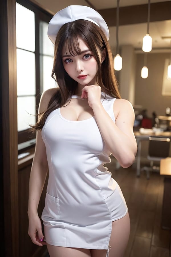 Tags: 21872187
<lora:mix4:0.49>, <lora:koreanDollLikeness:0.61>, (ukrainian:0.92), (nurse outfit:1.12), hospital ward, <lora:skirtlift-v4:0.89 <lora:Addams:0.35>, extremely detailed eyes, extremely detailed face, cute, seductive smile, double eyelids, eyelashes, perky breasts, textured skin, 4K, RAW, delicate and beautiful girl, 1girl, solo, (stunningly attractive:1.18), (dramatic:1.18)
Negative prompt: sketches, anime, (normal quality:1.91), (worst quality:1.91)
Steps: 48, Sampler: DPM++ 2M Karras, CFG scale: 7.13, Seed: 1245009766, Size: 512x768, Model hash: fc2511737a, Model: chilloutmix_NiPrunedFp32Fix, Seed resize from: -1x-1, Denoising strength: 0.3, Version: v1.2.1, Hires upscale: 2.0, Hires steps: 64, Hires upscaler: ESRGAN_4x