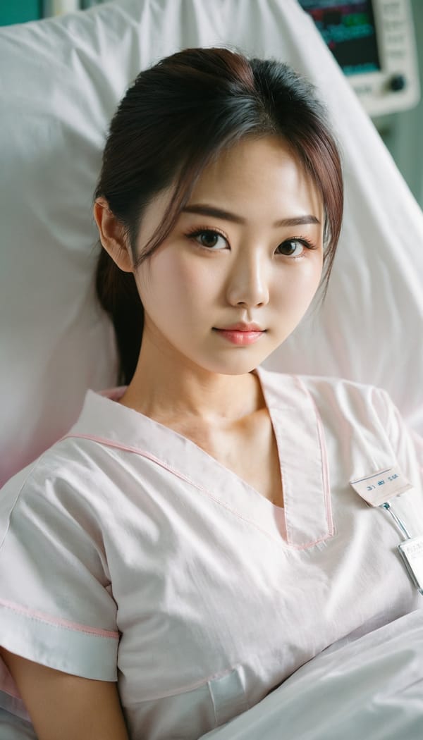 Tags: 21872187, SDXL
{"3": {"inputs": {"seed": 405318012555653, "steps": 32, "cfg": 6.94, "sampler_name": "dpmpp_2m", "scheduler": "karras", "denoise": 1.0, "model": ["27", 0], "positive": ["6", 0], "negative": ["7", 0], "latent_image": ["5", 0]}, "class_type": "KSampler"}, "4": {"inputs": {"ckpt_name": "juggernautxl.safetensors"}, "class_type": "CheckpointLoaderSimple"}, "5": {"inputs": {"width": 768, "height": 1344, "batch_size": 1}, "class_type": "EmptyLatentImage"}, "6": {"inputs": {"text": "23 year old girl, (japanese:0.99), (taiwanese:1.08), (slim:1.09), (beautiful eyes:0.96), (blush:1.13), (temptress:1.10), (eyelashes:1.02), (detailed face:1.12), (cute:1.01), (seductive pose:0.97), (sexy lips:1.07), (seductive facial expression:1.05), (on all fours:0.98), (spreading ass cheeks:1.06), (from behind:1.01), (backboob:1.08), (nurse in uniform:1.12) working in a hospital ward, (soft lighting:1.07), (candid cinema:1.06), (RAW:1.09), (skin fuzz:1.06), (detailed skin:1.03), (textured skin:1.00), (portra:1.04), (film:1.02)", "clip": ["27", 1]}, "class_type": "CLIPTextEncode"}, "7": {"inputs": {"text": "(twisted:1.11), (worst quality:1.09), (distorted:1.11), (bad hands:1.05), (open mouth:1.13), (watermark:1.07), (low resolution:1.14)", "clip": ["27", 1]}, "class_type": "CLIPTextEncode"}, "8": {"inputs": {"samples": ["3", 0], "vae": ["4", 2]}, "class_type": "VAEDecode"}, "25": {"inputs": {"lora_name": "nudify_xl.safetensors", "strength_model": 0.22, "strength_clip": 0.09, "model": ["4", 0], "clip": ["4", 1]}, "class_type": "LoraLoader"}, "26": {"inputs": {"lora_name": "shirtlift_SDXL_v2.safetensors", "strength_model": 0.02, "strength_clip": 0.02, "model": ["25", 0], "clip": ["25", 1]}, "class_type": "LoraLoader"}, "27": {"inputs": {"lora_name": "PerfectEyesXL.safetensors", "strength_model": 0.15, "strength_clip": 0.13, "model": ["26", 0], "clip": ["26", 1]}, "class_type": "LoraLoader"}, "30": {"inputs": {"model_name": "4x_NMKD-Superscale-SP_178000_G.pth"}, "class_type": "UpscaleModelLoader"}, "31": {"inputs": {"upscale_model": ["30", 0], "image": ["8", 0]}, "class_type": "ImageUpscaleWithModel"}, "32": {"inputs": {"upscale_method": "lanczos", "scale_by": 0.5, "image": ["31", 0]}, "class_type": "ImageScaleBy"}, "33": {"inputs": {"pixels": ["32", 0], "vae": ["4", 2]}, "class_type": "VAEEncode"}, "34": {"inputs": {"seed": 405318012555653, "steps": 32, "cfg": 6.94, "sampler_name": "dpmpp_2m", "scheduler": "karras", "denoise": 0.3, "model": ["27", 0], "positive": ["6", 0], "negative": ["7", 0], "latent_image": ["33", 0]}, "class_type": "KSampler"}, "36": {"inputs": {"samples": ["34", 0], "vae": ["4", 2]}, "class_type": "VAEDecode"}, "39": {"inputs": {"filename_prefix": "comfyapi-1726932339736", "images": ["36", 0]}, "class_type": "SaveImage"}}