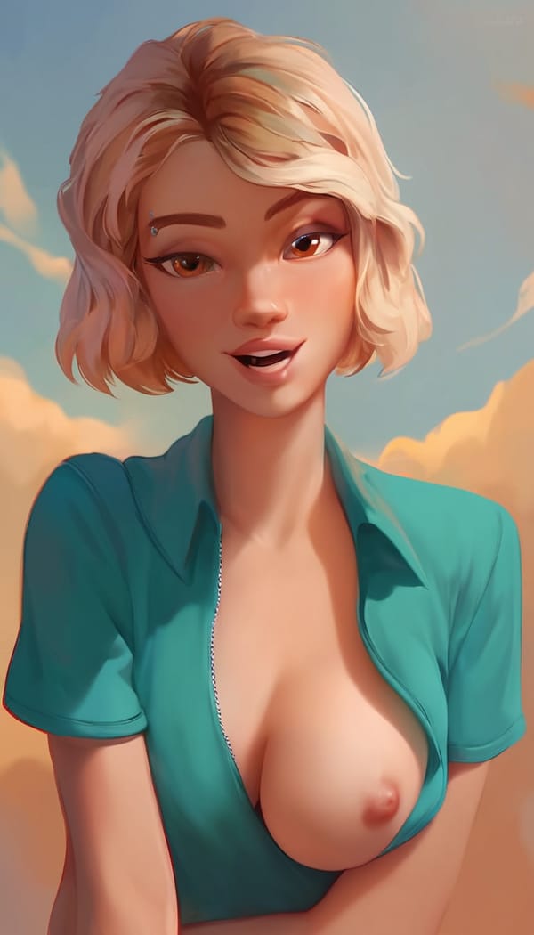 Tags: undefined
medium shot, score_9, score_8_up, score_8,  1girl, cute, excited, white skin, brown eyes, Seductive look, green tshirt, medium breasts, one breast out, hold breasts, bra, Gwen Stacey,

Negative prompt: score_6, score_5, score_4, busty, (large breasts:0.3), ugly face, phone, smartphone, mutated hands, low res, blurry face, (hairy pussy:1.2), pumped body, athletic body, black and white
Steps: 50, Sampler: DPM++ 2M, CFG scale: 4, Seed: 4110864390, Size: 512x896, Model hash: 67ab2fd8ec, Model: ponyDiffusionV6XL_v6StartWithThisOne, Denoising strength: 0.3, Hires upscale: 1.5, Hires steps: 25, Hires upscaler: R-ESRGAN 4x+ Anime6B, Version: v1.8.0