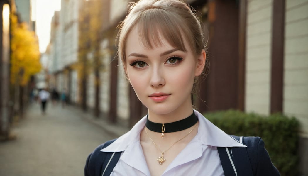 Tags: 21872187, SDXL
{"3": {"inputs": {"seed": 596963354350635, "steps": 64, "cfg": 7.57, "sampler_name": "dpmpp_2m", "scheduler": "karras", "denoise": 1.0, "model": ["27", 0], "positive": ["6", 0], "negative": ["7", 0], "latent_image": ["5", 0]}, "class_type": "KSampler"}, "4": {"inputs": {"ckpt_name": "juggernautXL_v7Rundiffusion.safetensors"}, "class_type": "CheckpointLoaderSimple"}, "5": {"inputs": {"width": 1344, "height": 768, "batch_size": 1}, "class_type": "EmptyLatentImage"}, "6": {"inputs": {"text": "27 year old girl, (russian:1.14), (seductive facial expression:0.95), (detailed face:1.07), (cute:0.96), (temptress:1.02), (seductive pose:1.12), (pale skin:1.04), (double eyelids:0.97), (blush:1.13), (eyelashes:1.02), (sexy lips:1.03), (idol:0.99), (slim:1.14), (in a seductive pose:0.96), (large perky breasts:1.07), (cleavage:0.96), (thigh gap:1.01), (school uniform:1.13), choker, busy street, (textured skin:1.03), (natural looking skin:1.04), (soft lighting:1.05), (skin fuzz:1.07), (detailed skin:1.00), (film:1.05), (candid cinema:1.01), (RAW:1.00), (portra:1.08)", "clip": ["27", 1]}, "class_type": "CLIPTextEncode"}, "7": {"inputs": {"text": "(watermark:1.13), (low resolution:1.10), (distorted:1.05), (worst quality:1.13), (open mouth:1.13), (twisted:1.11), (bad hands:1.07)", "clip": ["27", 1]}, "class_type": "CLIPTextEncode"}, "8": {"inputs": {"samples": ["3", 0], "vae": ["4", 2]}, "class_type": "VAEDecode"}, "25": {"inputs": {"lora_name": "nudify_xl.safetensors", "strength_model": 0.23, "strength_clip": 0.32, "model": ["4", 0], "clip": ["4", 1]}, "class_type": "LoraLoader"}, "26": {"inputs": {"lora_name": "shirtlift_SDXL_v2.safetensors", "strength_model": 0.01, "strength_clip": 0.16, "model": ["25", 0], "clip": ["25", 1]}, "class_type": "LoraLoader"}, "27": {"inputs": {"lora_name": "PerfectEyesXL.safetensors", "strength_model": 0.17, "strength_clip": 0.05, "model": ["26", 0], "clip": ["26", 1]}, "class_type": "LoraLoader"}, "30": {"inputs": {"model_name": "4x_NMKD-Superscale-SP_178000_G.pth"}, "class_type": "UpscaleModelLoader"}, "31": {"inputs": {"upscale_model": ["30", 0], "image": ["8", 0]}, "class_type": "ImageUpscaleWithModel"}, "32": {"inputs": {"upscale_method": "lanczos", "scale_by": 0.5, "image": ["31", 0]}, "class_type": "ImageScaleBy"}, "33": {"inputs": {"pixels": ["32", 0], "vae": ["4", 2]}, "class_type": "VAEEncode"}, "34": {"inputs": {"seed": 596963354350635, "steps": 64, "cfg": 7.57, "sampler_name": "dpmpp_2m", "scheduler": "karras", "denoise": 0.3, "model": ["27", 0], "positive": ["6", 0], "negative": ["7", 0], "latent_image": ["33", 0]}, "class_type": "KSampler"}, "36": {"inputs": {"samples": ["34", 0], "vae": ["4", 2]}, "class_type": "VAEDecode"}, "39": {"inputs": {"filename_prefix": "comfyapi-1704496562029", "images": ["36", 0]}, "class_type": "SaveImage"}}