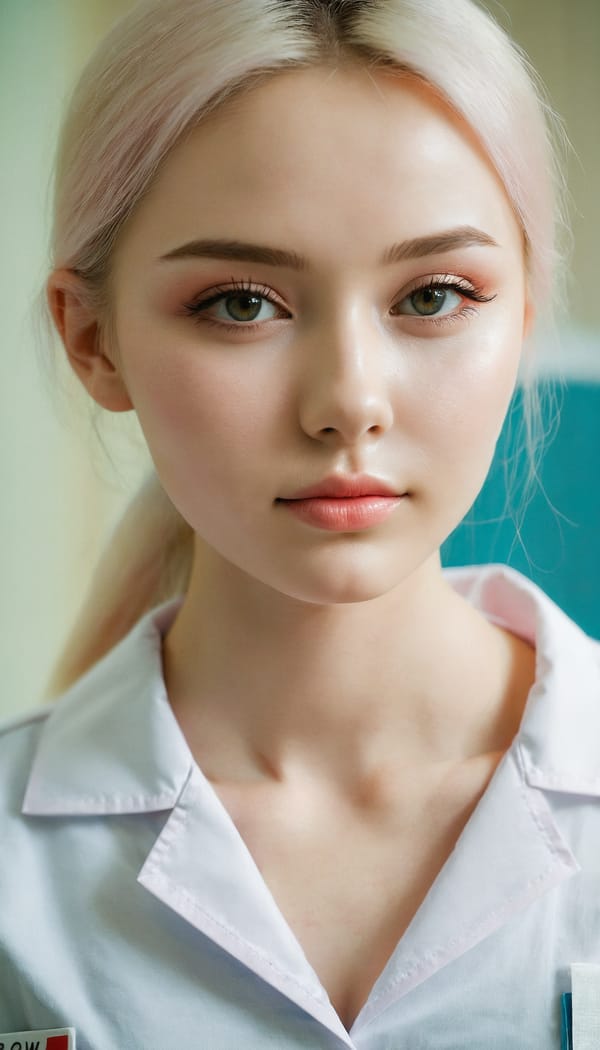 Tags: 21872187, SDXL
{"3": {"inputs": {"seed": 335685524083795, "steps": 64, "cfg": 7.83, "sampler_name": "dpmpp_2m", "scheduler": "karras", "denoise": 1.0, "model": ["27", 0], "positive": ["6", 0], "negative": ["7", 0], "latent_image": ["5", 0]}, "class_type": "KSampler"}, "4": {"inputs": {"ckpt_name": "juggernautxl.safetensors"}, "class_type": "CheckpointLoaderSimple"}, "5": {"inputs": {"width": 768, "height": 1344, "batch_size": 1}, "class_type": "EmptyLatentImage"}, "6": {"inputs": {"text": "20 year old girl, (russian:1.02), (cute:0.95), (double eyelids:1.04), (seductive pose:0.99), (blush:1.13), (beautiful eyes:0.99), (seductive facial expression:1.13), (temptress:1.04), (idol:1.14), (eyelashes:0.95), (sexy lips:1.11), (slim:1.12), (detailed face:1.01), (pale skin:1.04), (on all fours:1.09), (spreading ass cheeks:1.03), (from behind:1.12), (backboob:0.96), (nurse in uniform:1.01) working in a hospital ward, (RAW:1.09), (natural looking skin:1.05), (candid cinema:1.07), (film:1.08), (textured skin:1.03), (detailed skin:1.03), (skin fuzz:1.08), (soft lighting:1.08), (portra:1.03)", "clip": ["27", 1]}, "class_type": "CLIPTextEncode"}, "7": {"inputs": {"text": "(distorted:1.12), (open mouth:1.06), (bad hands:1.09), (worst quality:1.14), (watermark:1.12), (low resolution:1.10), (twisted:1.08)", "clip": ["27", 1]}, "class_type": "CLIPTextEncode"}, "8": {"inputs": {"samples": ["3", 0], "vae": ["4", 2]}, "class_type": "VAEDecode"}, "25": {"inputs": {"lora_name": "nudify_xl.safetensors", "strength_model": 0.26, "strength_clip": 0.12, "model": ["4", 0], "clip": ["4", 1]}, "class_type": "LoraLoader"}, "26": {"inputs": {"lora_name": "shirtlift_SDXL_v2.safetensors", "strength_model": 0.04, "strength_clip": 0.09, "model": ["25", 0], "clip": ["25", 1]}, "class_type": "LoraLoader"}, "27": {"inputs": {"lora_name": "PerfectEyesXL.safetensors", "strength_model": 0.12, "strength_clip": 0.17, "model": ["26", 0], "clip": ["26", 1]}, "class_type": "LoraLoader"}, "30": {"inputs": {"model_name": "4x_NMKD-Superscale-SP_178000_G.pth"}, "class_type": "UpscaleModelLoader"}, "31": {"inputs": {"upscale_model": ["30", 0], "image": ["8", 0]}, "class_type": "ImageUpscaleWithModel"}, "32": {"inputs": {"upscale_method": "lanczos", "scale_by": 0.5, "image": ["31", 0]}, "class_type": "ImageScaleBy"}, "33": {"inputs": {"pixels": ["32", 0], "vae": ["4", 2]}, "class_type": "VAEEncode"}, "34": {"inputs": {"seed": 335685524083795, "steps": 64, "cfg": 7.83, "sampler_name": "dpmpp_2m", "scheduler": "karras", "denoise": 0.3, "model": ["27", 0], "positive": ["6", 0], "negative": ["7", 0], "latent_image": ["33", 0]}, "class_type": "KSampler"}, "36": {"inputs": {"samples": ["34", 0], "vae": ["4", 2]}, "class_type": "VAEDecode"}, "39": {"inputs": {"filename_prefix": "comfyapi-1728061914400", "images": ["36", 0]}, "class_type": "SaveImage"}}