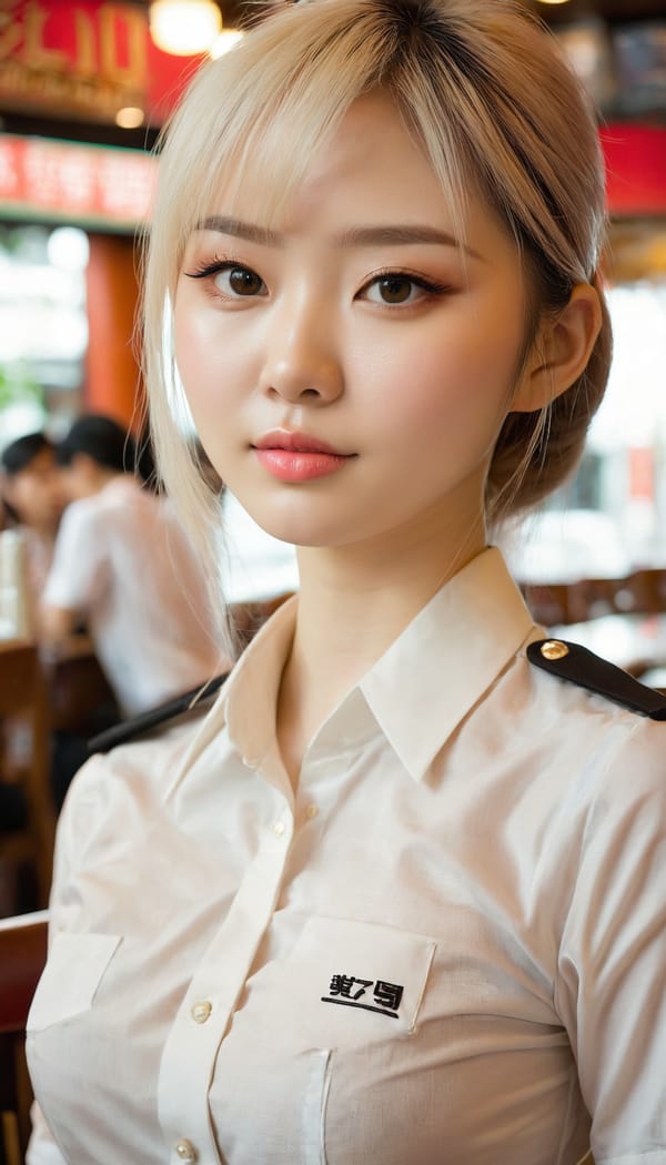 Tags: 21872187, SDXL
{"3": {"inputs": {"seed": 285927382954994, "steps": 64, "cfg": 6.39, "sampler_name": "dpmpp_2m", "scheduler": "karras", "denoise": 1.0, "model": ["27", 0], "positive": ["6", 0], "negative": ["7", 0], "latent_image": ["5", 0]}, "class_type": "KSampler"}, "4": {"inputs": {"ckpt_name": "juggernautxl.safetensors"}, "class_type": "CheckpointLoaderSimple"}, "5": {"inputs": {"width": 768, "height": 1344, "batch_size": 1}, "class_type": "EmptyLatentImage"}, "6": {"inputs": {"text": "22 year old girl, (taiwanese:0.99), (russian:1.01), (cute:0.99), (eyelashes:1.00), (pale skin:1.14), (sexy lips:1.00), (slim:0.99), (idol:1.07), (temptress:1.05), (seductive facial expression:1.04), (detailed face:0.98), (blush:1.01), (seductive pose:1.14), (double eyelids:1.06), (perky ass:0.98), (exposed ass:1.08), (looking back:1.01), (sexy ass:1.06), (thigh gap:1.12), (a waitress in uniform:1.00) working at a restaurant, (film:1.09), (skin fuzz:1.01), (soft lighting:1.02), (natural looking skin:1.05), (detailed skin:1.03), (RAW:1.05), (textured skin:1.09), (portra:1.01), (candid cinema:1.08)", "clip": ["27", 1]}, "class_type": "CLIPTextEncode"}, "7": {"inputs": {"text": "(twisted:1.07), (watermark:1.06), (worst quality:1.12), (low resolution:1.07), (distorted:1.14), (bad hands:1.06), (open mouth:1.11)", "clip": ["27", 1]}, "class_type": "CLIPTextEncode"}, "8": {"inputs": {"samples": ["3", 0], "vae": ["4", 2]}, "class_type": "VAEDecode"}, "25": {"inputs": {"lora_name": "nudify_xl.safetensors", "strength_model": 0.22, "strength_clip": 0.28, "model": ["4", 0], "clip": ["4", 1]}, "class_type": "LoraLoader"}, "26": {"inputs": {"lora_name": "shirtlift_SDXL_v2.safetensors", "strength_model": 0.16, "strength_clip": 0.0, "model": ["25", 0], "clip": ["25", 1]}, "class_type": "LoraLoader"}, "27": {"inputs": {"lora_name": "PerfectEyesXL.safetensors", "strength_model": 0.13, "strength_clip": 0.01, "model": ["26", 0], "clip": ["26", 1]}, "class_type": "LoraLoader"}, "30": {"inputs": {"model_name": "4x_NMKD-Superscale-SP_178000_G.pth"}, "class_type": "UpscaleModelLoader"}, "31": {"inputs": {"upscale_model": ["30", 0], "image": ["8", 0]}, "class_type": "ImageUpscaleWithModel"}, "32": {"inputs": {"upscale_method": "lanczos", "scale_by": 0.5, "image": ["31", 0]}, "class_type": "ImageScaleBy"}, "33": {"inputs": {"pixels": ["32", 0], "vae": ["4", 2]}, "class_type": "VAEEncode"}, "34": {"inputs": {"seed": 285927382954994, "steps": 64, "cfg": 6.39, "sampler_name": "dpmpp_2m", "scheduler": "karras", "denoise": 0.3, "model": ["27", 0], "positive": ["6", 0], "negative": ["7", 0], "latent_image": ["33", 0]}, "class_type": "KSampler"}, "36": {"inputs": {"samples": ["34", 0], "vae": ["4", 2]}, "class_type": "VAEDecode"}, "39": {"inputs": {"filename_prefix": "comfyapi-1725859008635", "images": ["36", 0]}, "class_type": "SaveImage"}}