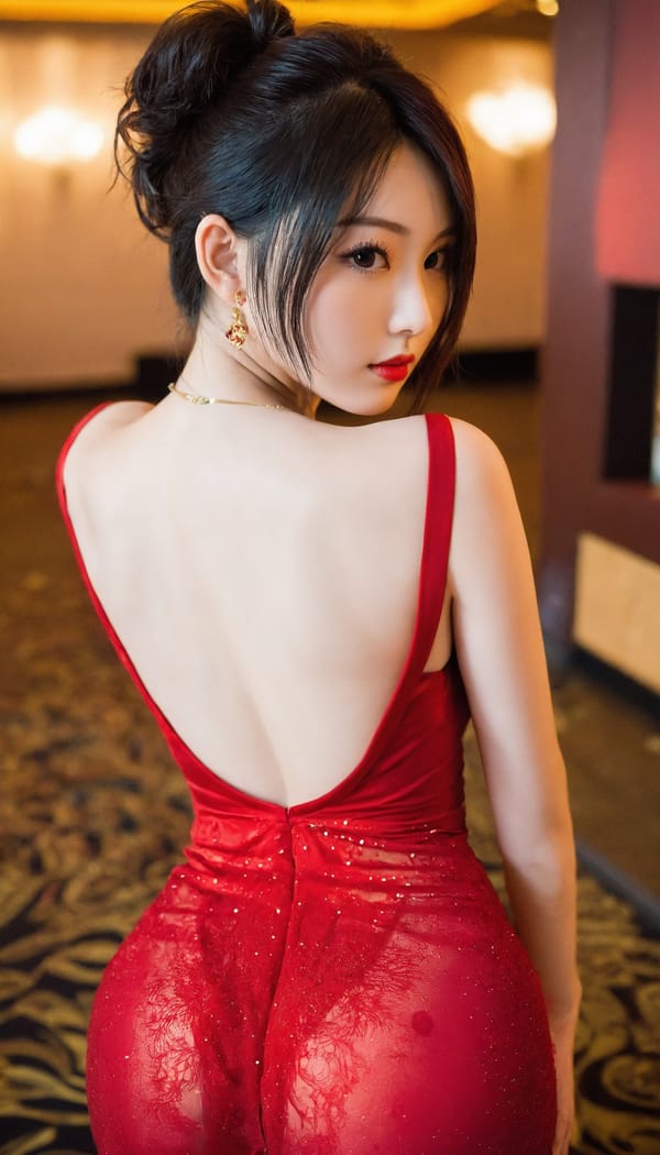 Tags: 21872187, SDXL
{"3": {"inputs": {"seed": 331839015440757, "steps": 64, "cfg": 6.22, "sampler_name": "dpmpp_2m", "scheduler": "karras", "denoise": 1.0, "model": ["27", 0], "positive": ["6", 0], "negative": ["7", 0], "latent_image": ["5", 0]}, "class_type": "KSampler"}, "4": {"inputs": {"ckpt_name": "helloworldxl.safetensors"}, "class_type": "CheckpointLoaderSimple"}, "5": {"inputs": {"width": 768, "height": 1344, "batch_size": 1}, "class_type": "EmptyLatentImage"}, "6": {"inputs": {"text": "22 year old girl, (japanese:1.10), (temptress:1.00), (idol:1.08), (detailed face:1.08), (seductive facial expression:1.07), (pale skin:0.98), (double eyelids:1.11), (sexy lips:1.02), (beautiful eyes:1.06), (seductive pose:1.06), (slim:1.12), (eyelashes:1.06), (cute:1.04), (blush:1.03), (perky ass:1.00), (exposed ass:1.14), (looking back:1.06), (sexy ass:1.05), (thigh gap:1.05), (wearing a low-cut red dress:1.11) at a ballroom, (skin fuzz:1.00), (RAW:1.03), (film:1.01), (detailed skin:1.06), (soft lighting:1.06), (candid cinema:1.04), (natural looking skin:1.04), (portra:1.02), (textured skin:1.01)", "clip": ["27", 1]}, "class_type": "CLIPTextEncode"}, "7": {"inputs": {"text": "(worst quality:1.12), (watermark:1.05), (distorted:1.14), (bad hands:1.06), (low resolution:1.06), (twisted:1.08), (open mouth:1.12)", "clip": ["27", 1]}, "class_type": "CLIPTextEncode"}, "8": {"inputs": {"samples": ["3", 0], "vae": ["4", 2]}, "class_type": "VAEDecode"}, "25": {"inputs": {"lora_name": "nudify_xl.safetensors", "strength_model": 0.0, "strength_clip": 0.29, "model": ["4", 0], "clip": ["4", 1]}, "class_type": "LoraLoader"}, "26": {"inputs": {"lora_name": "shirtlift_SDXL_v2.safetensors", "strength_model": 0.02, "strength_clip": 0.04, "model": ["25", 0], "clip": ["25", 1]}, "class_type": "LoraLoader"}, "27": {"inputs": {"lora_name": "PerfectEyesXL.safetensors", "strength_model": 0.04, "strength_clip": 0.12, "model": ["26", 0], "clip": ["26", 1]}, "class_type": "LoraLoader"}, "30": {"inputs": {"model_name": "4x_NMKD-Superscale-SP_178000_G.pth"}, "class_type": "UpscaleModelLoader"}, "31": {"inputs": {"upscale_model": ["30", 0], "image": ["8", 0]}, "class_type": "ImageUpscaleWithModel"}, "32": {"inputs": {"upscale_method": "lanczos", "scale_by": 0.5, "image": ["31", 0]}, "class_type": "ImageScaleBy"}, "33": {"inputs": {"pixels": ["32", 0], "vae": ["4", 2]}, "class_type": "VAEEncode"}, "34": {"inputs": {"seed": 331839015440757, "steps": 64, "cfg": 6.22, "sampler_name": "dpmpp_2m", "scheduler": "karras", "denoise": 0.3, "model": ["27", 0], "positive": ["6", 0], "negative": ["7", 0], "latent_image": ["33", 0]}, "class_type": "KSampler"}, "36": {"inputs": {"samples": ["34", 0], "vae": ["4", 2]}, "class_type": "VAEDecode"}, "39": {"inputs": {"filename_prefix": "comfyapi-1726483021796", "images": ["36", 0]}, "class_type": "SaveImage"}}