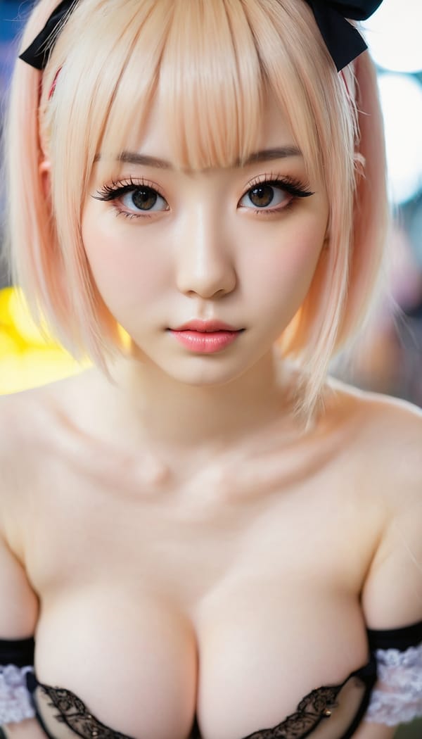 Tags: 21872187, SDXL
{"3": {"inputs": {"seed": 421481605101613, "steps": 64, "cfg": 6.84, "sampler_name": "dpmpp_2m", "scheduler": "karras", "denoise": 1.0, "model": ["27", 0], "positive": ["6", 0], "negative": ["7", 0], "latent_image": ["5", 0]}, "class_type": "KSampler"}, "4": {"inputs": {"ckpt_name": "juggernautxl.safetensors"}, "class_type": "CheckpointLoaderSimple"}, "5": {"inputs": {"width": 768, "height": 1344, "batch_size": 1}, "class_type": "EmptyLatentImage"}, "6": {"inputs": {"text": "20 year old girl, (japanese:1.07), (slim:1.08), (cute:1.10), (pale skin:1.00), (blush:1.07), (eyelashes:1.09), (beautiful eyes:1.12), (sexy lips:1.11), (seductive pose:1.07), (idol:1.05), (detailed face:1.11), (double eyelids:1.13), (temptress:1.08), (in a seductive pose:0.96), (large perky breasts:1.01), (cleavage:0.99), (thigh gap:1.04), (in a cosplay:1.02) at comiket posing for camera, (RAW:1.02), (soft lighting:1.01), (detailed skin:1.03), (portra:1.01), (candid cinema:1.06), (film:1.03), (textured skin:1.06), (natural looking skin:1.06), (skin fuzz:1.00)", "clip": ["27", 1]}, "class_type": "CLIPTextEncode"}, "7": {"inputs": {"text": "(open mouth:1.09), (worst quality:1.13), (twisted:1.12), (bad hands:1.09), (watermark:1.08), (low resolution:1.11), (distorted:1.06)", "clip": ["27", 1]}, "class_type": "CLIPTextEncode"}, "8": {"inputs": {"samples": ["3", 0], "vae": ["4", 2]}, "class_type": "VAEDecode"}, "25": {"inputs": {"lora_name": "nudify_xl.safetensors", "strength_model": 0.26, "strength_clip": 0.25, "model": ["4", 0], "clip": ["4", 1]}, "class_type": "LoraLoader"}, "26": {"inputs": {"lora_name": "shirtlift_SDXL_v2.safetensors", "strength_model": 0.03, "strength_clip": 0.04, "model": ["25", 0], "clip": ["25", 1]}, "class_type": "LoraLoader"}, "27": {"inputs": {"lora_name": "PerfectEyesXL.safetensors", "strength_model": 0.08, "strength_clip": 0.03, "model": ["26", 0], "clip": ["26", 1]}, "class_type": "LoraLoader"}, "30": {"inputs": {"model_name": "4x_NMKD-Superscale-SP_178000_G.pth"}, "class_type": "UpscaleModelLoader"}, "31": {"inputs": {"upscale_model": ["30", 0], "image": ["8", 0]}, "class_type": "ImageUpscaleWithModel"}, "32": {"inputs": {"upscale_method": "lanczos", "scale_by": 0.5, "image": ["31", 0]}, "class_type": "ImageScaleBy"}, "33": {"inputs": {"pixels": ["32", 0], "vae": ["4", 2]}, "class_type": "VAEEncode"}, "34": {"inputs": {"seed": 421481605101613, "steps": 64, "cfg": 6.84, "sampler_name": "dpmpp_2m", "scheduler": "karras", "denoise": 0.3, "model": ["27", 0], "positive": ["6", 0], "negative": ["7", 0], "latent_image": ["33", 0]}, "class_type": "KSampler"}, "36": {"inputs": {"samples": ["34", 0], "vae": ["4", 2]}, "class_type": "VAEDecode"}, "39": {"inputs": {"filename_prefix": "comfyapi-1714645364707", "images": ["36", 0]}, "class_type": "SaveImage"}}