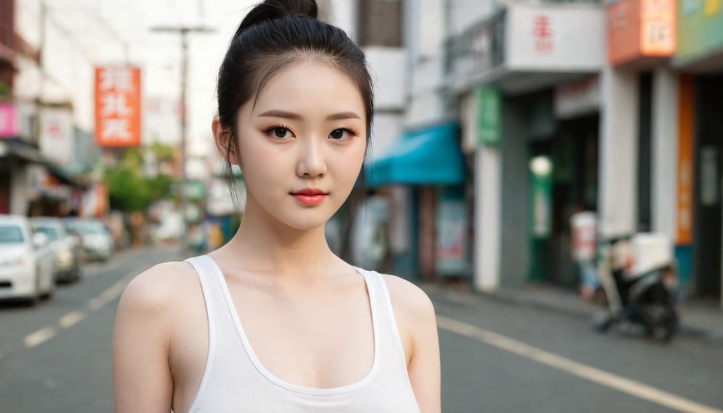 Tags: 21872187, SDXL
{"3": {"inputs": {"seed": 869462955070812, "steps": 64, "cfg": 7.92, "sampler_name": "dpmpp_2m", "scheduler": "karras", "denoise": 1.0, "model": ["27", 0], "positive": ["6", 0], "negative": ["7", 0], "latent_image": ["5", 0]}, "class_type": "KSampler"}, "4": {"inputs": {"ckpt_name": "juggernautXL_v8Rundiffusion.safetensors"}, "class_type": "CheckpointLoaderSimple"}, "5": {"inputs": {"width": 1344, "height": 768, "batch_size": 1}, "class_type": "EmptyLatentImage"}, "6": {"inputs": {"text": "19 year old girl, (korean:0.95), (japanese:1.05), (irish:1.04), (ukrainian:1.13), (pale skin:0.98), (seductive pose:1.12), (slim:1.13), (idol:1.10), (temptress:1.12), (seductive facial expression:1.10), (double eyelids:1.08), (blush:0.99), (detailed face:1.08), (cute:1.00), (sexy lips:0.95), (eyelashes:1.14), (perky ass:0.95), (exposed ass:1.07), (looking back:1.10), (sexy ass:1.10), (thigh gap:0.96), (white tanktop:1.06), busy street, (textured skin:1.03), (skin fuzz:1.04), (natural looking skin:1.01), (detailed skin:1.07), (candid cinema:1.04), (film:1.09), (RAW:1.03), (soft lighting:1.09), (portra:1.05)", "clip": ["27", 1]}, "class_type": "CLIPTextEncode"}, "7": {"inputs": {"text": "(worst quality:1.08), (distorted:1.12), (watermark:1.08), (twisted:1.13), (bad hands:1.12), (low resolution:1.09), (open mouth:1.07)", "clip": ["27", 1]}, "class_type": "CLIPTextEncode"}, "8": {"inputs": {"samples": ["3", 0], "vae": ["4", 2]}, "class_type": "VAEDecode"}, "25": {"inputs": {"lora_name": "nudify_xl.safetensors", "strength_model": 0.39, "strength_clip": 0.0, "model": ["4", 0], "clip": ["4", 1]}, "class_type": "LoraLoader"}, "26": {"inputs": {"lora_name": "shirtlift_SDXL_v2.safetensors", "strength_model": 0.05, "strength_clip": 0.0, "model": ["25", 0], "clip": ["25", 1]}, "class_type": "LoraLoader"}, "27": {"inputs": {"lora_name": "PerfectEyesXL.safetensors", "strength_model": 0.04, "strength_clip": 0.15, "model": ["26", 0], "clip": ["26", 1]}, "class_type": "LoraLoader"}, "30": {"inputs": {"model_name": "4x_NMKD-Superscale-SP_178000_G.pth"}, "class_type": "UpscaleModelLoader"}, "31": {"inputs": {"upscale_model": ["30", 0], "image": ["8", 0]}, "class_type": "ImageUpscaleWithModel"}, "32": {"inputs": {"upscale_method": "lanczos", "scale_by": 0.5, "image": ["31", 0]}, "class_type": "ImageScaleBy"}, "33": {"inputs": {"pixels": ["32", 0], "vae": ["4", 2]}, "class_type": "VAEEncode"}, "34": {"inputs": {"seed": 869462955070812, "steps": 64, "cfg": 7.92, "sampler_name": "dpmpp_2m", "scheduler": "karras", "denoise": 0.3, "model": ["27", 0], "positive": ["6", 0], "negative": ["7", 0], "latent_image": ["33", 0]}, "class_type": "KSampler"}, "36": {"inputs": {"samples": ["34", 0], "vae": ["4", 2]}, "class_type": "VAEDecode"}, "39": {"inputs": {"filename_prefix": "comfyapi-1707719098782", "images": ["36", 0]}, "class_type": "SaveImage"}}