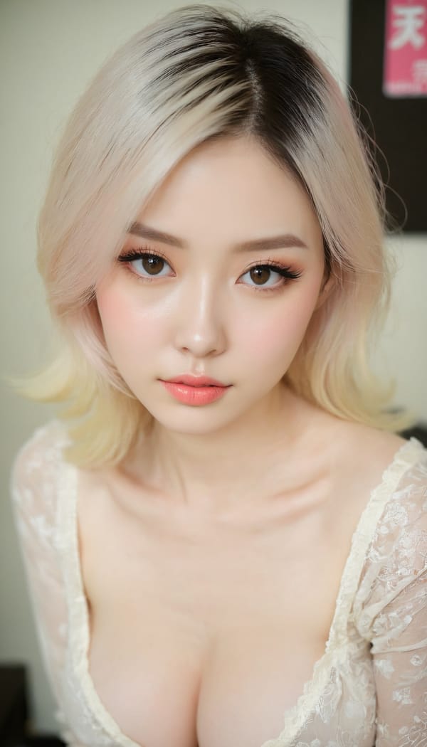 Tags: 21872187, SDXL
{"3": {"inputs": {"seed": 848207469529465, "steps": 32, "cfg": 5.96, "sampler_name": "dpmpp_2m", "scheduler": "karras", "denoise": 1.0, "model": ["27", 0], "positive": ["6", 0], "negative": ["7", 0], "latent_image": ["5", 0]}, "class_type": "KSampler"}, "4": {"inputs": {"ckpt_name": "juggernautxl.safetensors"}, "class_type": "CheckpointLoaderSimple"}, "5": {"inputs": {"width": 768, "height": 1344, "batch_size": 1}, "class_type": "EmptyLatentImage"}, "6": {"inputs": {"text": "28 year old girl, (sexy lips:1.01), (cute:1.14), (pale skin:1.01), (detailed face:0.96), (blush:1.01), (double eyelids:0.98), (slim:0.98), (idol:1.12), (seductive facial expression:0.97), (temptress:1.14), (seductive pose:1.07), (beautiful eyes:1.01), (in a seductive pose:1.00), (large perky breasts:1.04), (cleavage:1.10), (thigh gap:0.99), (an office lady:1.12), (soft lighting:1.07), (natural looking skin:1.02), (film:1.06), (detailed skin:1.00), (RAW:1.08), (skin fuzz:1.02), (candid cinema:1.01), (textured skin:1.02), (portra:1.05)", "clip": ["27", 1]}, "class_type": "CLIPTextEncode"}, "7": {"inputs": {"text": "(low resolution:1.09), (distorted:1.05), (twisted:1.06), (watermark:1.07), (worst quality:1.14), (bad hands:1.13), (open mouth:1.07)", "clip": ["27", 1]}, "class_type": "CLIPTextEncode"}, "8": {"inputs": {"samples": ["3", 0], "vae": ["4", 2]}, "class_type": "VAEDecode"}, "25": {"inputs": {"lora_name": "nudify_xl.safetensors", "strength_model": 0.08, "strength_clip": 0.16, "model": ["4", 0], "clip": ["4", 1]}, "class_type": "LoraLoader"}, "26": {"inputs": {"lora_name": "shirtlift_SDXL_v2.safetensors", "strength_model": 0.11, "strength_clip": 0.1, "model": ["25", 0], "clip": ["25", 1]}, "class_type": "LoraLoader"}, "27": {"inputs": {"lora_name": "PerfectEyesXL.safetensors", "strength_model": 0.14, "strength_clip": 0.05, "model": ["26", 0], "clip": ["26", 1]}, "class_type": "LoraLoader"}, "30": {"inputs": {"model_name": "4x_NMKD-Superscale-SP_178000_G.pth"}, "class_type": "UpscaleModelLoader"}, "31": {"inputs": {"upscale_model": ["30", 0], "image": ["8", 0]}, "class_type": "ImageUpscaleWithModel"}, "32": {"inputs": {"upscale_method": "lanczos", "scale_by": 0.5, "image": ["31", 0]}, "class_type": "ImageScaleBy"}, "33": {"inputs": {"pixels": ["32", 0], "vae": ["4", 2]}, "class_type": "VAEEncode"}, "34": {"inputs": {"seed": 848207469529465, "steps": 32, "cfg": 5.96, "sampler_name": "dpmpp_2m", "scheduler": "karras", "denoise": 0.3, "model": ["27", 0], "positive": ["6", 0], "negative": ["7", 0], "latent_image": ["33", 0]}, "class_type": "KSampler"}, "36": {"inputs": {"samples": ["34", 0], "vae": ["4", 2]}, "class_type": "VAEDecode"}, "39": {"inputs": {"filename_prefix": "comfyapi-1714547279424", "images": ["36", 0]}, "class_type": "SaveImage"}}