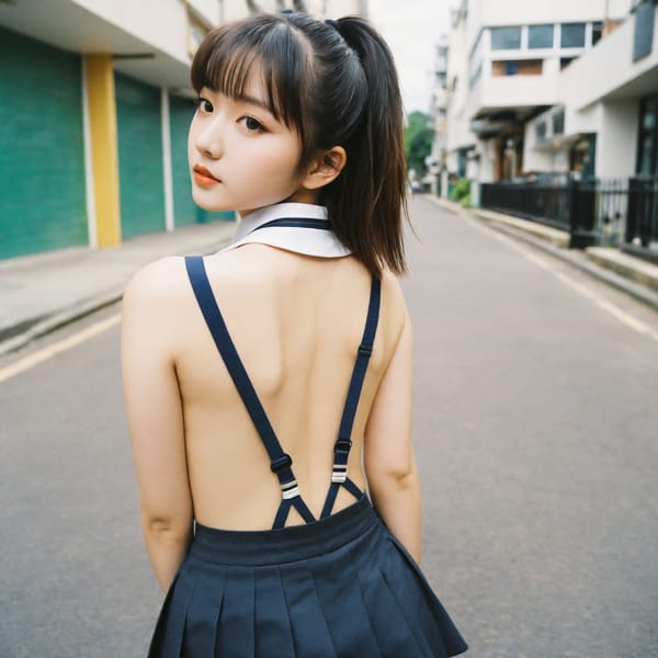 Tags: 21872187, SDXL
{"3": {"inputs": {"seed": 753676923646042, "steps": 32, "cfg": 5.15, "sampler_name": "dpmpp_2m", "scheduler": "karras", "denoise": 1.0, "model": ["27", 0], "positive": ["6", 0], "negative": ["7", 0], "latent_image": ["5", 0]}, "class_type": "KSampler"}, "4": {"inputs": {"ckpt_name": "helloworldxl.safetensors"}, "class_type": "CheckpointLoaderSimple"}, "5": {"inputs": {"width": 1024, "height": 1024, "batch_size": 1}, "class_type": "EmptyLatentImage"}, "6": {"inputs": {"text": "22 year old girl, (seductive facial expression:1.02), (blush:1.04), (seductive pose:1.00), (detailed face:1.05), (sexy lips:0.95), (beautiful eyes:0.98), (cute:1.14), (eyelashes:1.07), (temptress:1.14), (idol:1.06), (double eyelids:1.09), (perky ass:1.01), (exposed ass:1.14), (looking back:1.07), (sexy ass:1.03), (thigh gap:1.02), (school uniform:1.10), choker, busy street, (portra:1.04), (soft lighting:1.03), (candid cinema:1.04), (textured skin:1.03), (skin fuzz:1.08), (detailed skin:1.04), (RAW:1.06), (film:1.09)", "clip": ["27", 1]}, "class_type": "CLIPTextEncode"}, "7": {"inputs": {"text": "(distorted:1.11), (low resolution:1.07), (worst quality:1.11), (watermark:1.07), (bad hands:1.10), (twisted:1.09), (open mouth:1.12)", "clip": ["27", 1]}, "class_type": "CLIPTextEncode"}, "8": {"inputs": {"samples": ["3", 0], "vae": ["4", 2]}, "class_type": "VAEDecode"}, "25": {"inputs": {"lora_name": "nudify_xl.safetensors", "strength_model": 0.21, "strength_clip": 0.12, "model": ["4", 0], "clip": ["4", 1]}, "class_type": "LoraLoader"}, "26": {"inputs": {"lora_name": "shirtlift_SDXL_v2.safetensors", "strength_model": 0.1, "strength_clip": 0.12, "model": ["25", 0], "clip": ["25", 1]}, "class_type": "LoraLoader"}, "27": {"inputs": {"lora_name": "PerfectEyesXL.safetensors", "strength_model": 0.1, "strength_clip": 0.01, "model": ["26", 0], "clip": ["26", 1]}, "class_type": "LoraLoader"}, "30": {"inputs": {"model_name": "4x_NMKD-Superscale-SP_178000_G.pth"}, "class_type": "UpscaleModelLoader"}, "31": {"inputs": {"upscale_model": ["30", 0], "image": ["8", 0]}, "class_type": "ImageUpscaleWithModel"}, "32": {"inputs": {"upscale_method": "lanczos", "scale_by": 0.5, "image": ["31", 0]}, "class_type": "ImageScaleBy"}, "33": {"inputs": {"pixels": ["32", 0], "vae": ["4", 2]}, "class_type": "VAEEncode"}, "34": {"inputs": {"seed": 753676923646042, "steps": 32, "cfg": 5.15, "sampler_name": "dpmpp_2m", "scheduler": "karras", "denoise": 0.3, "model": ["27", 0], "positive": ["6", 0], "negative": ["7", 0], "latent_image": ["33", 0]}, "class_type": "KSampler"}, "36": {"inputs": {"samples": ["34", 0], "vae": ["4", 2]}, "class_type": "VAEDecode"}, "39": {"inputs": {"filename_prefix": "comfyapi-1726184687259", "images": ["36", 0]}, "class_type": "SaveImage"}}