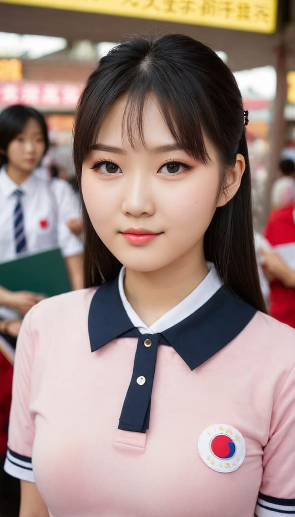 Tags: 21872187, SDXL
{"3": {"inputs": {"seed": 426392435683955, "steps": 32, "cfg": 6.46, "sampler_name": "dpmpp_2m", "scheduler": "karras", "denoise": 1.0, "model": ["27", 0], "positive": ["6", 0], "negative": ["7", 0], "latent_image": ["5", 0]}, "class_type": "KSampler"}, "4": {"inputs": {"ckpt_name": "juggernautXL_v8Rundiffusion.safetensors"}, "class_type": "CheckpointLoaderSimple"}, "5": {"inputs": {"width": 768, "height": 1344, "batch_size": 1}, "class_type": "EmptyLatentImage"}, "6": {"inputs": {"text": "18 year old girl, (taiwanese:1.14), (eyelashes:1.09), (temptress:0.99), (idol:0.96), (double eyelids:0.98), (seductive pose:1.14), (detailed face:1.12), (pale skin:0.96), (blush:0.96), (slim:1.08), (cute:1.11), (seductive facial expression:1.11), (beautiful eyes:0.96), (sexy lips:1.04), (in a seductive pose:1.04), (large perky breasts:0.96), (cleavage:0.98), (thigh gap:0.95), (school uniform:1.09), choker, busy street, (portra:1.08), (candid cinema:1.07), (detailed skin:1.06), (textured skin:1.00), (film:1.07), (RAW:1.09), (natural looking skin:1.06), (soft lighting:1.00), (skin fuzz:1.01)", "clip": ["27", 1]}, "class_type": "CLIPTextEncode"}, "7": {"inputs": {"text": "(low resolution:1.06), (worst quality:1.07), (bad hands:1.07), (watermark:1.08), (open mouth:1.07), (distorted:1.05), (twisted:1.14)", "clip": ["27", 1]}, "class_type": "CLIPTextEncode"}, "8": {"inputs": {"samples": ["3", 0], "vae": ["4", 2]}, "class_type": "VAEDecode"}, "25": {"inputs": {"lora_name": "nudify_xl.safetensors", "strength_model": 0.07, "strength_clip": 0.23, "model": ["4", 0], "clip": ["4", 1]}, "class_type": "LoraLoader"}, "26": {"inputs": {"lora_name": "shirtlift_SDXL_v2.safetensors", "strength_model": 0.01, "strength_clip": 0.17, "model": ["25", 0], "clip": ["25", 1]}, "class_type": "LoraLoader"}, "27": {"inputs": {"lora_name": "PerfectEyesXL.safetensors", "strength_model": 0.13, "strength_clip": 0.17, "model": ["26", 0], "clip": ["26", 1]}, "class_type": "LoraLoader"}, "30": {"inputs": {"model_name": "4x_NMKD-Superscale-SP_178000_G.pth"}, "class_type": "UpscaleModelLoader"}, "31": {"inputs": {"upscale_model": ["30", 0], "image": ["8", 0]}, "class_type": "ImageUpscaleWithModel"}, "32": {"inputs": {"upscale_method": "lanczos", "scale_by": 0.5, "image": ["31", 0]}, "class_type": "ImageScaleBy"}, "33": {"inputs": {"pixels": ["32", 0], "vae": ["4", 2]}, "class_type": "VAEEncode"}, "34": {"inputs": {"seed": 426392435683955, "steps": 32, "cfg": 6.46, "sampler_name": "dpmpp_2m", "scheduler": "karras", "denoise": 0.3, "model": ["27", 0], "positive": ["6", 0], "negative": ["7", 0], "latent_image": ["33", 0]}, "class_type": "KSampler"}, "36": {"inputs": {"samples": ["34", 0], "vae": ["4", 2]}, "class_type": "VAEDecode"}, "39": {"inputs": {"filename_prefix": "comfyapi-1707693319309", "images": ["36", 0]}, "class_type": "SaveImage"}}