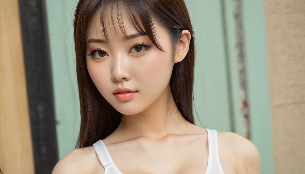 Tags: 21872187, SDXL
{"3": {"inputs": {"seed": 639960795880397, "steps": 64, "cfg": 5.99, "sampler_name": "dpmpp_2m", "scheduler": "karras", "denoise": 1.0, "model": ["27", 0], "positive": ["6", 0], "negative": ["7", 0], "latent_image": ["5", 0]}, "class_type": "KSampler"}, "4": {"inputs": {"ckpt_name": "juggernautxl.safetensors"}, "class_type": "CheckpointLoaderSimple"}, "5": {"inputs": {"width": 1344, "height": 768, "batch_size": 1}, "class_type": "EmptyLatentImage"}, "6": {"inputs": {"text": "25 year old girl, (chinese:0.97), (irish:1.04), (russian:1.01), (japanese:1.10), (seductive pose:1.08), (sexy lips:0.99), (cute:0.95), (seductive facial expression:0.96), (eyelashes:1.04), (double eyelids:1.03), (idol:1.07), (pale skin:0.95), (slim:0.99), (detailed face:0.97), (beautiful eyes:1.05), (blush:1.11), (temptress:0.97), (in a seductive pose:1.05), (large perky breasts:1.06), (cleavage:1.09), (thigh gap:0.95), (white tanktop:1.05), busy street, (detailed skin:1.05), (skin fuzz:1.03), (RAW:1.08), (natural looking skin:1.01), (film:1.06), (soft lighting:1.02), (candid cinema:1.01), (textured skin:1.09), (portra:1.04)", "clip": ["27", 1]}, "class_type": "CLIPTextEncode"}, "7": {"inputs": {"text": "(twisted:1.12), (low resolution:1.06), (watermark:1.09), (worst quality:1.13), (distorted:1.10), (open mouth:1.05), (bad hands:1.08)", "clip": ["27", 1]}, "class_type": "CLIPTextEncode"}, "8": {"inputs": {"samples": ["3", 0], "vae": ["4", 2]}, "class_type": "VAEDecode"}, "25": {"inputs": {"lora_name": "nudify_xl.safetensors", "strength_model": 0.16, "strength_clip": 0.25, "model": ["4", 0], "clip": ["4", 1]}, "class_type": "LoraLoader"}, "26": {"inputs": {"lora_name": "shirtlift_SDXL_v2.safetensors", "strength_model": 0.05, "strength_clip": 0.08, "model": ["25", 0], "clip": ["25", 1]}, "class_type": "LoraLoader"}, "27": {"inputs": {"lora_name": "PerfectEyesXL.safetensors", "strength_model": 0.08, "strength_clip": 0.09, "model": ["26", 0], "clip": ["26", 1]}, "class_type": "LoraLoader"}, "30": {"inputs": {"model_name": "4x_NMKD-Superscale-SP_178000_G.pth"}, "class_type": "UpscaleModelLoader"}, "31": {"inputs": {"upscale_model": ["30", 0], "image": ["8", 0]}, "class_type": "ImageUpscaleWithModel"}, "32": {"inputs": {"upscale_method": "lanczos", "scale_by": 0.5, "image": ["31", 0]}, "class_type": "ImageScaleBy"}, "33": {"inputs": {"pixels": ["32", 0], "vae": ["4", 2]}, "class_type": "VAEEncode"}, "34": {"inputs": {"seed": 639960795880397, "steps": 64, "cfg": 5.99, "sampler_name": "dpmpp_2m", "scheduler": "karras", "denoise": 0.3, "model": ["27", 0], "positive": ["6", 0], "negative": ["7", 0], "latent_image": ["33", 0]}, "class_type": "KSampler"}, "36": {"inputs": {"samples": ["34", 0], "vae": ["4", 2]}, "class_type": "VAEDecode"}, "39": {"inputs": {"filename_prefix": "comfyapi-1732386228983", "images": ["36", 0]}, "class_type": "SaveImage"}}