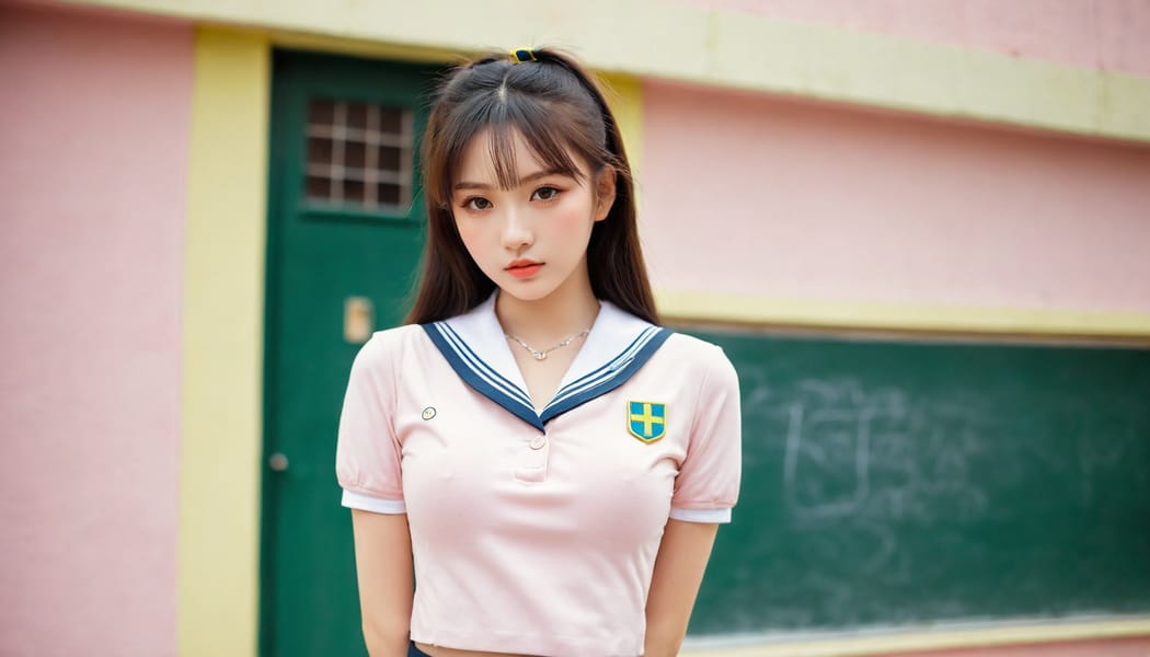 Tags: 21872187, SDXL
{"3": {"inputs": {"seed": 126812101192988, "steps": 64, "cfg": 7.45, "sampler_name": "dpmpp_2m", "scheduler": "karras", "denoise": 1.0, "model": ["27", 0], "positive": ["6", 0], "negative": ["7", 0], "latent_image": ["5", 0]}, "class_type": "KSampler"}, "4": {"inputs": {"ckpt_name": "leosamsHelloworldSDXL_helloworldSDXL32DPO.safetensors"}, "class_type": "CheckpointLoaderSimple"}, "5": {"inputs": {"width": 1344, "height": 768, "batch_size": 1}, "class_type": "EmptyLatentImage"}, "6": {"inputs": {"text": "19 year old girl, (ukrainian:1.13), (taiwanese:1.04), (seductive facial expression:0.98), (double eyelids:0.98), (blush:1.10), (idol:1.01), (pale skin:1.00), (seductive pose:1.07), (cute:1.13), (temptress:0.96), (detailed face:1.05), (slim:1.11), (eyelashes:1.00), (sexy lips:1.14), (beautiful eyes:1.11), (in a seductive pose:0.96), (large perky breasts:1.10), (cleavage:0.97), (thigh gap:0.95), (school uniform:1.14), choker, busy street, (skin fuzz:1.02), (textured skin:1.09), (natural looking skin:1.04), (soft lighting:1.09), (film:1.07), (detailed skin:1.03), (candid cinema:1.05), (RAW:1.08), (portra:1.00)", "clip": ["27", 1]}, "class_type": "CLIPTextEncode"}, "7": {"inputs": {"text": "(worst quality:1.13), (bad hands:1.09), (distorted:1.11), (twisted:1.08), (watermark:1.14), (low resolution:1.05), (open mouth:1.14)", "clip": ["27", 1]}, "class_type": "CLIPTextEncode"}, "8": {"inputs": {"samples": ["3", 0], "vae": ["4", 2]}, "class_type": "VAEDecode"}, "25": {"inputs": {"lora_name": "nudify_xl.safetensors", "strength_model": 0.37, "strength_clip": 0.2, "model": ["4", 0], "clip": ["4", 1]}, "class_type": "LoraLoader"}, "26": {"inputs": {"lora_name": "shirtlift_SDXL_v2.safetensors", "strength_model": 0.01, "strength_clip": 0.11, "model": ["25", 0], "clip": ["25", 1]}, "class_type": "LoraLoader"}, "27": {"inputs": {"lora_name": "PerfectEyesXL.safetensors", "strength_model": 0.0, "strength_clip": 0.01, "model": ["26", 0], "clip": ["26", 1]}, "class_type": "LoraLoader"}, "30": {"inputs": {"model_name": "4x_NMKD-Superscale-SP_178000_G.pth"}, "class_type": "UpscaleModelLoader"}, "31": {"inputs": {"upscale_model": ["30", 0], "image": ["8", 0]}, "class_type": "ImageUpscaleWithModel"}, "32": {"inputs": {"upscale_method": "lanczos", "scale_by": 0.5, "image": ["31", 0]}, "class_type": "ImageScaleBy"}, "33": {"inputs": {"pixels": ["32", 0], "vae": ["4", 2]}, "class_type": "VAEEncode"}, "34": {"inputs": {"seed": 126812101192988, "steps": 64, "cfg": 7.45, "sampler_name": "dpmpp_2m", "scheduler": "karras", "denoise": 0.3, "model": ["27", 0], "positive": ["6", 0], "negative": ["7", 0], "latent_image": ["33", 0]}, "class_type": "KSampler"}, "36": {"inputs": {"samples": ["34", 0], "vae": ["4", 2]}, "class_type": "VAEDecode"}, "39": {"inputs": {"filename_prefix": "comfyapi-1708023175614", "images": ["36", 0]}, "class_type": "SaveImage"}}