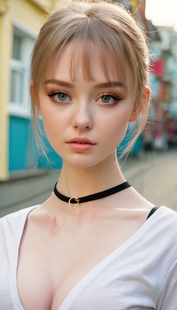 Tags: 21872187, SDXL
{"3": {"inputs": {"seed": 185357625149190, "steps": 64, "cfg": 7.5, "sampler_name": "dpmpp_2m", "scheduler": "karras", "denoise": 1.0, "model": ["27", 0], "positive": ["6", 0], "negative": ["7", 0], "latent_image": ["5", 0]}, "class_type": "KSampler"}, "4": {"inputs": {"ckpt_name": "juggernautxl.safetensors"}, "class_type": "CheckpointLoaderSimple"}, "5": {"inputs": {"width": 768, "height": 1344, "batch_size": 1}, "class_type": "EmptyLatentImage"}, "6": {"inputs": {"text": "20 year old girl, (ukrainian:1.07), (irish:1.08), (seductive pose:1.08), (detailed face:1.03), (sexy lips:1.00), (blush:0.96), (seductive facial expression:1.14), (slim:1.05), (cute:1.05), (double eyelids:1.13), (beautiful eyes:1.05), (eyelashes:1.06), (temptress:0.99), (idol:0.98), (pale skin:0.99), (in a seductive pose:1.04), (large perky breasts:1.00), (cleavage:1.03), (thigh gap:1.10), (school uniform:0.98), choker, busy street, (skin fuzz:1.09), (natural looking skin:1.01), (detailed skin:1.06), (RAW:1.00), (soft lighting:1.02), (film:1.01), (candid cinema:1.00), (textured skin:1.07), (portra:1.02)", "clip": ["27", 1]}, "class_type": "CLIPTextEncode"}, "7": {"inputs": {"text": "(watermark:1.10), (twisted:1.14), (worst quality:1.13), (open mouth:1.10), (bad hands:1.12), (low resolution:1.14), (distorted:1.07)", "clip": ["27", 1]}, "class_type": "CLIPTextEncode"}, "8": {"inputs": {"samples": ["3", 0], "vae": ["4", 2]}, "class_type": "VAEDecode"}, "25": {"inputs": {"lora_name": "nudify_xl.safetensors", "strength_model": 0.32, "strength_clip": 0.26, "model": ["4", 0], "clip": ["4", 1]}, "class_type": "LoraLoader"}, "26": {"inputs": {"lora_name": "shirtlift_SDXL_v2.safetensors", "strength_model": 0.08, "strength_clip": 0.12, "model": ["25", 0], "clip": ["25", 1]}, "class_type": "LoraLoader"}, "27": {"inputs": {"lora_name": "PerfectEyesXL.safetensors", "strength_model": 0.03, "strength_clip": 0.02, "model": ["26", 0], "clip": ["26", 1]}, "class_type": "LoraLoader"}, "30": {"inputs": {"model_name": "4x_NMKD-Superscale-SP_178000_G.pth"}, "class_type": "UpscaleModelLoader"}, "31": {"inputs": {"upscale_model": ["30", 0], "image": ["8", 0]}, "class_type": "ImageUpscaleWithModel"}, "32": {"inputs": {"upscale_method": "lanczos", "scale_by": 0.5, "image": ["31", 0]}, "class_type": "ImageScaleBy"}, "33": {"inputs": {"pixels": ["32", 0], "vae": ["4", 2]}, "class_type": "VAEEncode"}, "34": {"inputs": {"seed": 185357625149190, "steps": 64, "cfg": 7.5, "sampler_name": "dpmpp_2m", "scheduler": "karras", "denoise": 0.3, "model": ["27", 0], "positive": ["6", 0], "negative": ["7", 0], "latent_image": ["33", 0]}, "class_type": "KSampler"}, "36": {"inputs": {"samples": ["34", 0], "vae": ["4", 2]}, "class_type": "VAEDecode"}, "39": {"inputs": {"filename_prefix": "comfyapi-1725308650393", "images": ["36", 0]}, "class_type": "SaveImage"}}