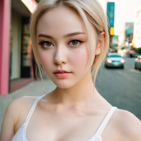 Tags: 21872187, SDXL
{"3": {"inputs": {"seed": 610021812221871, "steps": 64, "cfg": 6.31, "sampler_name": "dpmpp_2m", "scheduler": "karras", "denoise": 1.0, "model": ["27", 0], "positive": ["6", 0], "negative": ["7", 0], "latent_image": ["5", 0]}, "class_type": "KSampler"}, "4": {"inputs": {"ckpt_name": "juggernautxl.safetensors"}, "class_type": "CheckpointLoaderSimple"}, "5": {"inputs": {"width": 1024, "height": 1024, "batch_size": 1}, "class_type": "EmptyLatentImage"}, "6": {"inputs": {"text": "21 year old girl, (detailed face:1.02), (pale skin:0.95), (seductive pose:1.06), (double eyelids:0.97), (slim:1.05), (beautiful eyes:1.03), (eyelashes:1.02), (cute:1.07), (temptress:1.09), (seductive facial expression:1.12), (blush:1.11), (idol:1.12), (sexy lips:1.03), (in a seductive pose:1.11), (large perky breasts:1.04), (cleavage:1.12), (thigh gap:1.07), (white tanktop:1.01), busy street, (detailed skin:1.07), (natural looking skin:1.02), (soft lighting:1.06), (portra:1.07), (textured skin:1.07), (candid cinema:1.07), (film:1.02), (skin fuzz:1.09), (RAW:1.05)", "clip": ["27", 1]}, "class_type": "CLIPTextEncode"}, "7": {"inputs": {"text": "(bad hands:1.14), (worst quality:1.12), (distorted:1.09), (open mouth:1.10), (watermark:1.14), (low resolution:1.08), (twisted:1.05)", "clip": ["27", 1]}, "class_type": "CLIPTextEncode"}, "8": {"inputs": {"samples": ["3", 0], "vae": ["4", 2]}, "class_type": "VAEDecode"}, "25": {"inputs": {"lora_name": "nudify_xl.safetensors", "strength_model": 0.26, "strength_clip": 0.0, "model": ["4", 0], "clip": ["4", 1]}, "class_type": "LoraLoader"}, "26": {"inputs": {"lora_name": "shirtlift_SDXL_v2.safetensors", "strength_model": 0.07, "strength_clip": 0.14, "model": ["25", 0], "clip": ["25", 1]}, "class_type": "LoraLoader"}, "27": {"inputs": {"lora_name": "PerfectEyesXL.safetensors", "strength_model": 0.1, "strength_clip": 0.1, "model": ["26", 0], "clip": ["26", 1]}, "class_type": "LoraLoader"}, "30": {"inputs": {"model_name": "4x_NMKD-Superscale-SP_178000_G.pth"}, "class_type": "UpscaleModelLoader"}, "31": {"inputs": {"upscale_model": ["30", 0], "image": ["8", 0]}, "class_type": "ImageUpscaleWithModel"}, "32": {"inputs": {"upscale_method": "lanczos", "scale_by": 0.5, "image": ["31", 0]}, "class_type": "ImageScaleBy"}, "33": {"inputs": {"pixels": ["32", 0], "vae": ["4", 2]}, "class_type": "VAEEncode"}, "34": {"inputs": {"seed": 610021812221871, "steps": 64, "cfg": 6.31, "sampler_name": "dpmpp_2m", "scheduler": "karras", "denoise": 0.3, "model": ["27", 0], "positive": ["6", 0], "negative": ["7", 0], "latent_image": ["33", 0]}, "class_type": "KSampler"}, "36": {"inputs": {"samples": ["34", 0], "vae": ["4", 2]}, "class_type": "VAEDecode"}, "39": {"inputs": {"filename_prefix": "comfyapi-1734141756019", "images": ["36", 0]}, "class_type": "SaveImage"}}