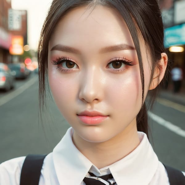 Tags: 21872187, SDXL
{"3": {"inputs": {"seed": 941831725667064, "steps": 64, "cfg": 7.72, "sampler_name": "dpmpp_2m", "scheduler": "karras", "denoise": 1.0, "model": ["27", 0], "positive": ["6", 0], "negative": ["7", 0], "latent_image": ["5", 0]}, "class_type": "KSampler"}, "4": {"inputs": {"ckpt_name": "juggernautxl.safetensors"}, "class_type": "CheckpointLoaderSimple"}, "5": {"inputs": {"width": 1024, "height": 1024, "batch_size": 1}, "class_type": "EmptyLatentImage"}, "6": {"inputs": {"text": "22 year old girl, (idol:1.08), (seductive facial expression:1.02), (sexy lips:1.00), (detailed face:1.12), (blush:1.08), (pale skin:0.98), (temptress:1.07), (eyelashes:1.08), (beautiful eyes:0.96), (double eyelids:1.01), (cute:1.02), (perky ass:1.05), (exposed ass:1.00), (looking back:1.08), (sexy ass:1.09), (thigh gap:1.01), (school uniform:1.00), choker, busy street, (soft lighting:1.06), (skin fuzz:1.00), (candid cinema:1.05), (natural looking skin:1.02), (detailed skin:1.00), (RAW:1.07), (portra:1.09), (textured skin:1.00), (film:1.08)", "clip": ["27", 1]}, "class_type": "CLIPTextEncode"}, "7": {"inputs": {"text": "(watermark:1.12), (twisted:1.14), (open mouth:1.09), (bad hands:1.05), (low resolution:1.05), (distorted:1.13), (worst quality:1.12)", "clip": ["27", 1]}, "class_type": "CLIPTextEncode"}, "8": {"inputs": {"samples": ["3", 0], "vae": ["4", 2]}, "class_type": "VAEDecode"}, "25": {"inputs": {"lora_name": "nudify_xl.safetensors", "strength_model": 0.17, "strength_clip": 0.23, "model": ["4", 0], "clip": ["4", 1]}, "class_type": "LoraLoader"}, "26": {"inputs": {"lora_name": "shirtlift_SDXL_v2.safetensors", "strength_model": 0.17, "strength_clip": 0.09, "model": ["25", 0], "clip": ["25", 1]}, "class_type": "LoraLoader"}, "27": {"inputs": {"lora_name": "PerfectEyesXL.safetensors", "strength_model": 0.0, "strength_clip": 0.19, "model": ["26", 0], "clip": ["26", 1]}, "class_type": "LoraLoader"}, "30": {"inputs": {"model_name": "4x_NMKD-Superscale-SP_178000_G.pth"}, "class_type": "UpscaleModelLoader"}, "31": {"inputs": {"upscale_model": ["30", 0], "image": ["8", 0]}, "class_type": "ImageUpscaleWithModel"}, "32": {"inputs": {"upscale_method": "lanczos", "scale_by": 0.5, "image": ["31", 0]}, "class_type": "ImageScaleBy"}, "33": {"inputs": {"pixels": ["32", 0], "vae": ["4", 2]}, "class_type": "VAEEncode"}, "34": {"inputs": {"seed": 941831725667064, "steps": 64, "cfg": 7.72, "sampler_name": "dpmpp_2m", "scheduler": "karras", "denoise": 0.3, "model": ["27", 0], "positive": ["6", 0], "negative": ["7", 0], "latent_image": ["33", 0]}, "class_type": "KSampler"}, "36": {"inputs": {"samples": ["34", 0], "vae": ["4", 2]}, "class_type": "VAEDecode"}, "39": {"inputs": {"filename_prefix": "comfyapi-1728155728324", "images": ["36", 0]}, "class_type": "SaveImage"}}