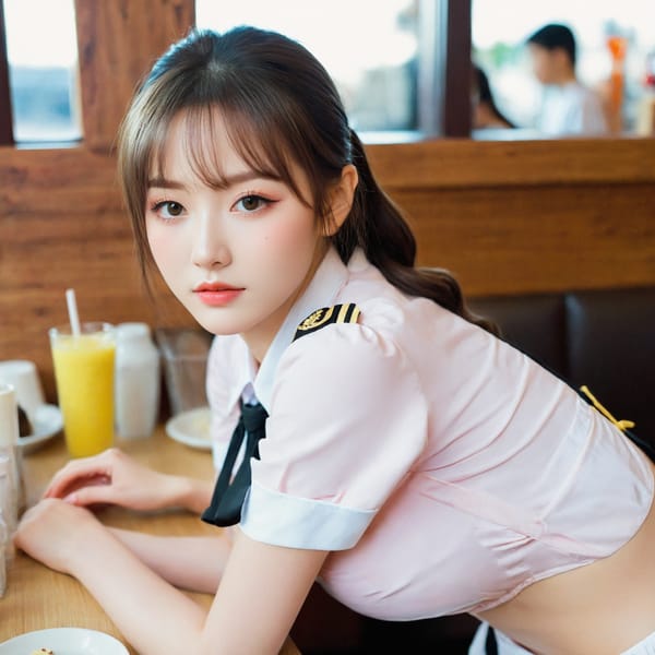 Tags: 21872187, SDXL
{"3": {"inputs": {"seed": 664747367664747, "steps": 64, "cfg": 6.85, "sampler_name": "dpmpp_2m", "scheduler": "karras", "denoise": 1.0, "model": ["27", 0], "positive": ["6", 0], "negative": ["7", 0], "latent_image": ["5", 0]}, "class_type": "KSampler"}, "4": {"inputs": {"ckpt_name": "leosamsHelloworldSDXL_helloworldSDXL32DPO.safetensors"}, "class_type": "CheckpointLoaderSimple"}, "5": {"inputs": {"width": 1024, "height": 1024, "batch_size": 1}, "class_type": "EmptyLatentImage"}, "6": {"inputs": {"text": "21 year old girl, (japanese:1.06), (ukrainian:1.13), (sexy lips:1.04), (double eyelids:1.12), (blush:1.13), (cute:1.07), (slim:1.12), (seductive pose:1.02), (detailed face:1.02), (seductive facial expression:1.09), (eyelashes:1.05), (temptress:1.09), (idol:0.97), (pale skin:1.06), (beautiful eyes:1.06), (on all fours:0.97), (spreading ass cheeks:0.99), (from behind:1.06), (backboob:1.03), (a waitress in uniform:1.03) working at a restaurant, (detailed skin:1.01), (RAW:1.03), (candid cinema:1.09), (natural looking skin:1.07), (soft lighting:1.06), (skin fuzz:1.00), (textured skin:1.07), (portra:1.06), (film:1.03)", "clip": ["27", 1]}, "class_type": "CLIPTextEncode"}, "7": {"inputs": {"text": "(bad hands:1.09), (low resolution:1.06), (watermark:1.07), (open mouth:1.07), (distorted:1.13), (twisted:1.09), (worst quality:1.14)", "clip": ["27", 1]}, "class_type": "CLIPTextEncode"}, "8": {"inputs": {"samples": ["3", 0], "vae": ["4", 2]}, "class_type": "VAEDecode"}, "25": {"inputs": {"lora_name": "nudify_xl.safetensors", "strength_model": 0.37, "strength_clip": 0.22, "model": ["4", 0], "clip": ["4", 1]}, "class_type": "LoraLoader"}, "26": {"inputs": {"lora_name": "shirtlift_SDXL_v2.safetensors", "strength_model": 0.1, "strength_clip": 0.01, "model": ["25", 0], "clip": ["25", 1]}, "class_type": "LoraLoader"}, "27": {"inputs": {"lora_name": "PerfectEyesXL.safetensors", "strength_model": 0.07, "strength_clip": 0.09, "model": ["26", 0], "clip": ["26", 1]}, "class_type": "LoraLoader"}, "30": {"inputs": {"model_name": "4x_NMKD-Superscale-SP_178000_G.pth"}, "class_type": "UpscaleModelLoader"}, "31": {"inputs": {"upscale_model": ["30", 0], "image": ["8", 0]}, "class_type": "ImageUpscaleWithModel"}, "32": {"inputs": {"upscale_method": "lanczos", "scale_by": 0.5, "image": ["31", 0]}, "class_type": "ImageScaleBy"}, "33": {"inputs": {"pixels": ["32", 0], "vae": ["4", 2]}, "class_type": "VAEEncode"}, "34": {"inputs": {"seed": 664747367664747, "steps": 64, "cfg": 6.85, "sampler_name": "dpmpp_2m", "scheduler": "karras", "denoise": 0.3, "model": ["27", 0], "positive": ["6", 0], "negative": ["7", 0], "latent_image": ["33", 0]}, "class_type": "KSampler"}, "36": {"inputs": {"samples": ["34", 0], "vae": ["4", 2]}, "class_type": "VAEDecode"}, "39": {"inputs": {"filename_prefix": "comfyapi-1708155440218", "images": ["36", 0]}, "class_type": "SaveImage"}}