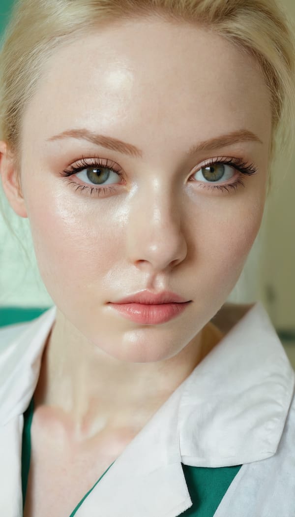 Tags: 21872187, SDXL
{"3": {"inputs": {"seed": 791578543664899, "steps": 64, "cfg": 6.05, "sampler_name": "dpmpp_2m", "scheduler": "karras", "denoise": 1.0, "model": ["27", 0], "positive": ["6", 0], "negative": ["7", 0], "latent_image": ["5", 0]}, "class_type": "KSampler"}, "4": {"inputs": {"ckpt_name": "juggernautxl.safetensors"}, "class_type": "CheckpointLoaderSimple"}, "5": {"inputs": {"width": 768, "height": 1344, "batch_size": 1}, "class_type": "EmptyLatentImage"}, "6": {"inputs": {"text": "28 year old girl, (irish:1.04), (pale skin:1.13), (seductive facial expression:1.07), (temptress:1.04), (sexy lips:1.09), (beautiful eyes:0.96), (detailed face:1.11), (eyelashes:0.96), (seductive pose:1.14), (idol:1.04), (cute:0.95), (double eyelids:1.10), (blush:1.08), (slim:0.97), (in a seductive pose:1.13), (large perky breasts:0.98), (cleavage:1.04), (thigh gap:0.97), (nurse in uniform:0.97) working in a hospital ward, (candid cinema:1.02), (portra:1.01), (textured skin:1.01), (RAW:1.03), (film:1.03), (natural looking skin:1.03), (skin fuzz:1.03), (soft lighting:1.05), (detailed skin:1.03)", "clip": ["27", 1]}, "class_type": "CLIPTextEncode"}, "7": {"inputs": {"text": "(low resolution:1.13), (bad hands:1.05), (twisted:1.06), (open mouth:1.11), (watermark:1.05), (worst quality:1.05), (distorted:1.13)", "clip": ["27", 1]}, "class_type": "CLIPTextEncode"}, "8": {"inputs": {"samples": ["3", 0], "vae": ["4", 2]}, "class_type": "VAEDecode"}, "25": {"inputs": {"lora_name": "nudify_xl.safetensors", "strength_model": 0.33, "strength_clip": 0.32, "model": ["4", 0], "clip": ["4", 1]}, "class_type": "LoraLoader"}, "26": {"inputs": {"lora_name": "shirtlift_SDXL_v2.safetensors", "strength_model": 0.04, "strength_clip": 0.09, "model": ["25", 0], "clip": ["25", 1]}, "class_type": "LoraLoader"}, "27": {"inputs": {"lora_name": "PerfectEyesXL.safetensors", "strength_model": 0.14, "strength_clip": 0.18, "model": ["26", 0], "clip": ["26", 1]}, "class_type": "LoraLoader"}, "30": {"inputs": {"model_name": "4x_NMKD-Superscale-SP_178000_G.pth"}, "class_type": "UpscaleModelLoader"}, "31": {"inputs": {"upscale_model": ["30", 0], "image": ["8", 0]}, "class_type": "ImageUpscaleWithModel"}, "32": {"inputs": {"upscale_method": "lanczos", "scale_by": 0.5, "image": ["31", 0]}, "class_type": "ImageScaleBy"}, "33": {"inputs": {"pixels": ["32", 0], "vae": ["4", 2]}, "class_type": "VAEEncode"}, "34": {"inputs": {"seed": 791578543664899, "steps": 64, "cfg": 6.05, "sampler_name": "dpmpp_2m", "scheduler": "karras", "denoise": 0.3, "model": ["27", 0], "positive": ["6", 0], "negative": ["7", 0], "latent_image": ["33", 0]}, "class_type": "KSampler"}, "36": {"inputs": {"samples": ["34", 0], "vae": ["4", 2]}, "class_type": "VAEDecode"}, "39": {"inputs": {"filename_prefix": "comfyapi-1734466628201", "images": ["36", 0]}, "class_type": "SaveImage"}}