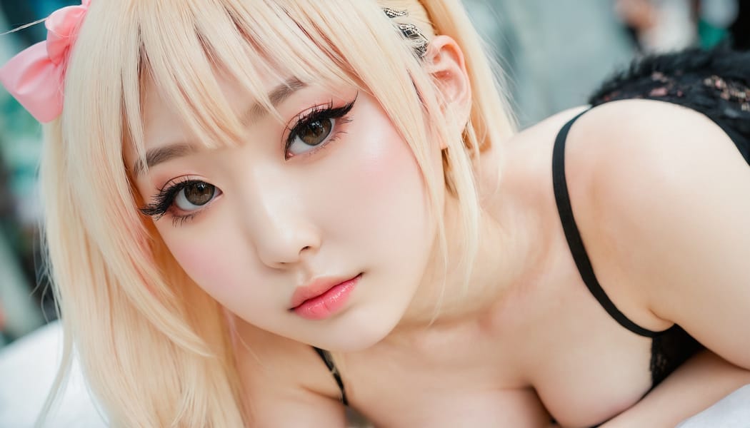 Tags: 21872187, SDXL
{"3": {"inputs": {"seed": 253999146382690, "steps": 64, "cfg": 6.51, "sampler_name": "dpmpp_2m", "scheduler": "karras", "denoise": 1.0, "model": ["27", 0], "positive": ["6", 0], "negative": ["7", 0], "latent_image": ["5", 0]}, "class_type": "KSampler"}, "4": {"inputs": {"ckpt_name": "juggernautxl.safetensors"}, "class_type": "CheckpointLoaderSimple"}, "5": {"inputs": {"width": 1344, "height": 768, "batch_size": 1}, "class_type": "EmptyLatentImage"}, "6": {"inputs": {"text": "24 year old girl, (taiwanese:0.98), (temptress:1.09), (sexy lips:1.09), (eyelashes:1.12), (slim:1.06), (detailed face:1.04), (seductive facial expression:1.04), (seductive pose:1.14), (idol:0.95), (pale skin:0.95), (double eyelids:0.98), (blush:1.14), (beautiful eyes:1.09), (cute:1.06), (in a seductive pose:1.08), (large perky breasts:1.05), (cleavage:1.10), (thigh gap:1.08), (in a cosplay:0.95) at comiket posing for camera, (candid cinema:1.02), (natural looking skin:1.02), (RAW:1.05), (film:1.04), (portra:1.01), (soft lighting:1.03), (detailed skin:1.05), (textured skin:1.08), (skin fuzz:1.04)", "clip": ["27", 1]}, "class_type": "CLIPTextEncode"}, "7": {"inputs": {"text": "(watermark:1.10), (bad hands:1.11), (open mouth:1.08), (low resolution:1.11), (twisted:1.14), (distorted:1.05), (worst quality:1.13)", "clip": ["27", 1]}, "class_type": "CLIPTextEncode"}, "8": {"inputs": {"samples": ["3", 0], "vae": ["4", 2]}, "class_type": "VAEDecode"}, "25": {"inputs": {"lora_name": "nudify_xl.safetensors", "strength_model": 0.0, "strength_clip": 0.0, "model": ["4", 0], "clip": ["4", 1]}, "class_type": "LoraLoader"}, "26": {"inputs": {"lora_name": "shirtlift_SDXL_v2.safetensors", "strength_model": 0.04, "strength_clip": 0.01, "model": ["25", 0], "clip": ["25", 1]}, "class_type": "LoraLoader"}, "27": {"inputs": {"lora_name": "PerfectEyesXL.safetensors", "strength_model": 0.19, "strength_clip": 0.02, "model": ["26", 0], "clip": ["26", 1]}, "class_type": "LoraLoader"}, "30": {"inputs": {"model_name": "4x_NMKD-Superscale-SP_178000_G.pth"}, "class_type": "UpscaleModelLoader"}, "31": {"inputs": {"upscale_model": ["30", 0], "image": ["8", 0]}, "class_type": "ImageUpscaleWithModel"}, "32": {"inputs": {"upscale_method": "lanczos", "scale_by": 0.5, "image": ["31", 0]}, "class_type": "ImageScaleBy"}, "33": {"inputs": {"pixels": ["32", 0], "vae": ["4", 2]}, "class_type": "VAEEncode"}, "34": {"inputs": {"seed": 253999146382690, "steps": 64, "cfg": 6.51, "sampler_name": "dpmpp_2m", "scheduler": "karras", "denoise": 0.3, "model": ["27", 0], "positive": ["6", 0], "negative": ["7", 0], "latent_image": ["33", 0]}, "class_type": "KSampler"}, "36": {"inputs": {"samples": ["34", 0], "vae": ["4", 2]}, "class_type": "VAEDecode"}, "39": {"inputs": {"filename_prefix": "comfyapi-1716700422321", "images": ["36", 0]}, "class_type": "SaveImage"}}